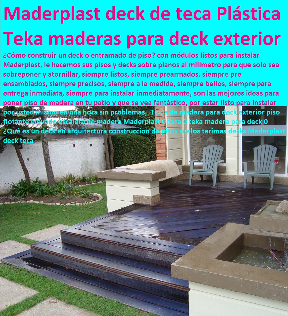 deck piso de terrazas pisos flotantes