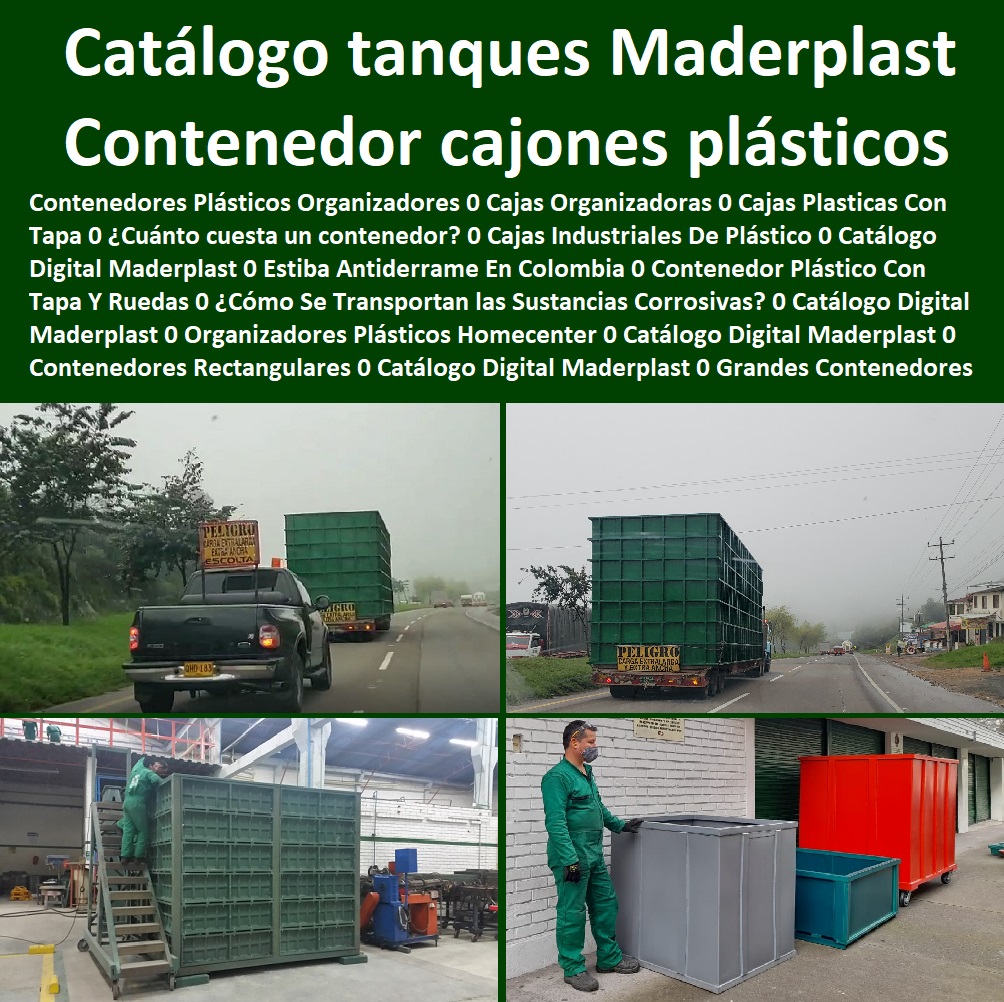 45 CONTENEDORES 0 CAJONES 0 TANQUES 0 CAJAS 0 SHELTERS REFUGIOS 0 NICHOS CAJILLA 0 DEPÓSITOS DIQUES 0 ESTIBAS ANTIDERRAMES 0 Empaques Recipientes 0 Cajas Industriales 0 Jaulas Apilables Encajables 0 Tanque Contenedor 0 Diques Antiderrames 0 Cajas Plástica