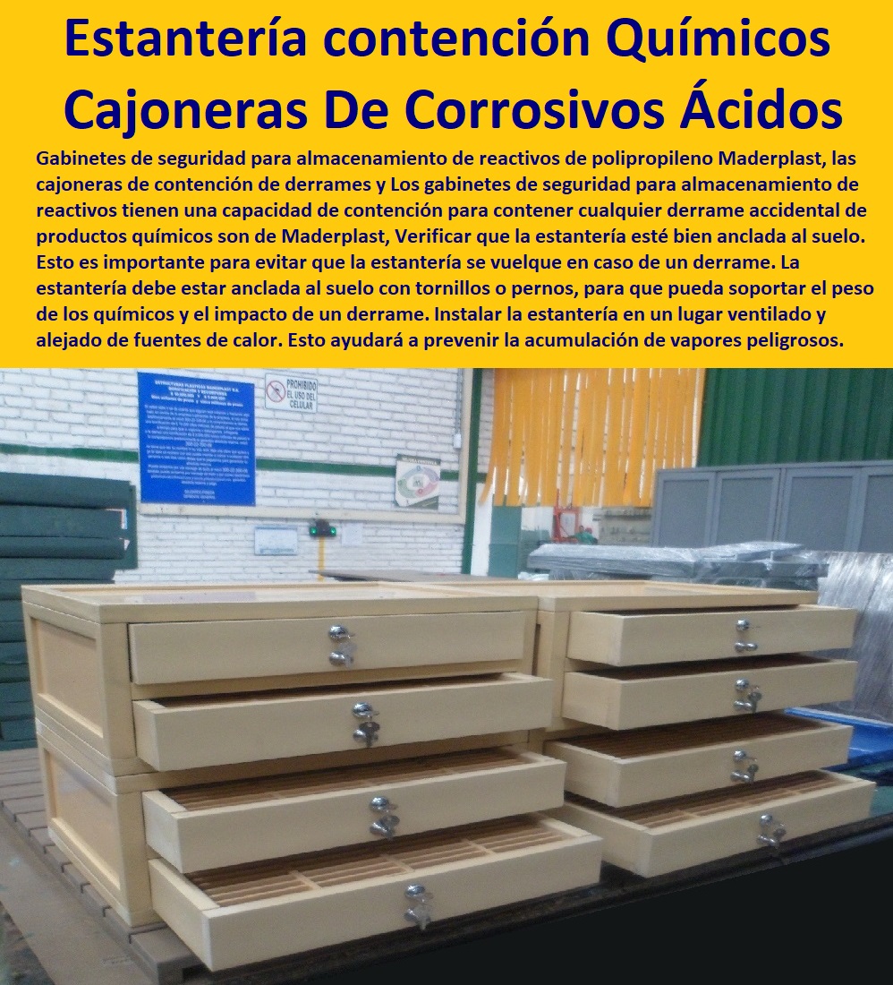 Estanterías Contención Derrames Cajoneras De Químicos Corrosivos Ácidos Maderplast 0 Estantes Bandeja de contención Químicos Ácidos 0  ESTANTERÍA PLÁSTICA MADERPLAST 0 RACKS ESTANTERIAS INDUSTRIAL 0 Estanterías Industriales Plásticas Rack Selectivo 0 racks industriales metálicos para el almacenamiento 0 Proveedor Estantería Industrial 0 Estantes Acero Inoxidable 0 Plástico 0 Estanterías Industriales Plásticas Rack Selectivo 0 Proyectos de Estanterías  y centros de producción 0 cuánto peso soporta un rack industrial 0 fabricantes de estanterías metálicas 0 sillas en acero inoxidable medellin 0 rack industrial medidas Anaqueles plástico Estantes plásticos Estanterías con Contención Accesorios para Químicos Ácidos 0 Estantería con contención Químicos 0 Estanterías Contención Derrames Cajoneras De Químicos Corrosivos Ácidos Maderplast 0 Estantes Bandeja de contención Químicos Ácidos 0 Estanterías con Contención Accesorios para Químicos Ácidos 0 Estantería con contención Químicos