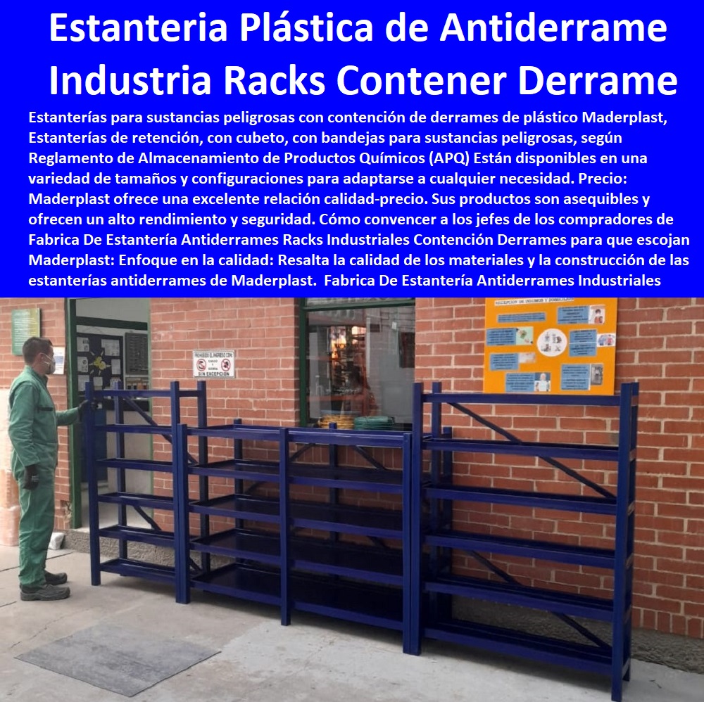 Fabrica De Estantería Antiderrames Racks Industriales Contención Derrames Maderplast 0 Sistemas  ESTANTERÍA PLÁSTICA MADERPLAST 0 RACKS ESTANTERIAS INDUSTRIAL 0 Estanterías De Plástico Resistente 0 Estantes Y Racks Plásticos 0 Estanterías Y Anaqueles 0 Gabinetes Plásticos 0 Armarios Plásticos 0 Alacenas Plásticas 0 Estantería Modular 0 Percheros Plásticos 0 Estante Fijo Ventilado De Rack 0 Estante De Soporte Para Armarios 0 Estanterías Y Gabinetes Plásticos 0 Estante De Almacenamiento De Gabinete 0 Estantes De Montaje En Rack Para Equipos 0 Racks Y Gabinetes 0 Estantes Y Gabinetes de almacenamiento convencionales Antiderrames 0 Estanteria En Acero 0 Plástico Antiderrames 0 Compra y Venta de Estanterias y Racks Industrial 0 Fabrica De Estantería Antiderrames Racks Industriales Contención Derrames Maderplast 0 Sistemas de almacenamiento convencionales Antiderrames 0 Estanteria En Acero 0 Plástico Antiderrames 0 Compra y Venta de Estanterias y Racks Industrial