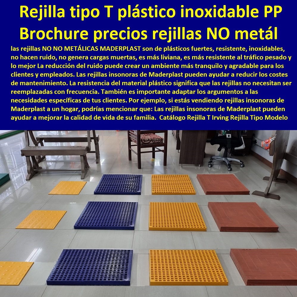 Catálogo Rejilla T Irving Rejilla Tipo Modelo Grating Rejillas Diseños Tamaños Maderplast 0 brochure precios rejilla grating 0 rejillas metálicas tipo T 0 rejilla NO METÁLICA tipo T plástica 0 Comprar Venta Punto De Fábrica Proveedor Suministro E Instalación Rejillas Industriales 0 CANALETAS REJILLAS PEATONALES 0 REJILLAS PLÁSTICAS 0 REJILLAS DE PISCINAS 0 REJILLAS DE PISO 0 REJILLAS DE AGUA 0 REJILLAS ESPECIALES 0  "Rejillas Plásticas Para Garaje" 0 Drenaje 0 Rejillas De Impulsión 0 "venta a distancia" 0 Tipos De Rejillas De Aluminio 0 Cárcamos para desagües 0 Cárcamos prefabricados para aguas residuales 0 Canaletas para terrazas 0 Instalaciones de captación y evacuación de aguas residuales 0 Rejillas De Techo 0 Canaletas de aluminio para terrazas con protección antideslizante 0 Empresas 0 Desagües 0 Remodelaciones 0 Instalaciones de captación y evacuación de aguas pluviales 0 Tipos De Rejillas Plásticas 0 "elementos de drenaje y saneamiento" 0 "comprar" 0 Cárcamos de hormigón para drenaje 0 Canaletas 0 Canaletas para jardines 0 Garantía 0 Mallas plástica inoxidable 0 rejilla tipo a 0 rejilla plástico inoxidable PP 0 Catálogo Rejilla T Irving Rejilla Tipo Modelo Grating Rejillas Diseños Tamaños Maderplast 0 brochure precios rejilla grating 0 rejillas metálicas tipo T 0 rejilla NO METÁLICA tipo T plástica 0 rejilla tipo a 0 rejilla plástico inoxidable PP