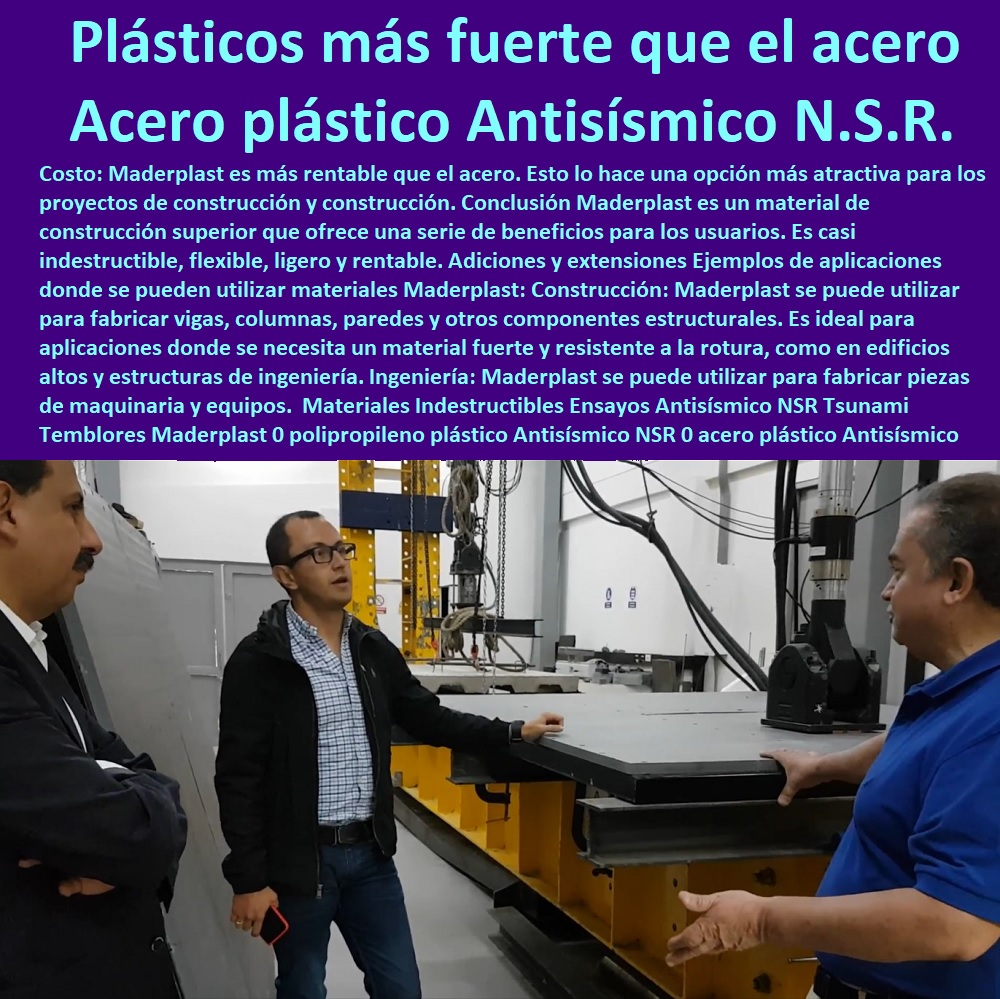 Materiales Indestructibles Ensayos Antisísmico NSR Tsunami Temblores Maderplast 0 polipropileno plástico Antisísmico NSR 0 acero plástico Antisísmico NSR 0 plástico reforzado muy fuerte que acero Antisísmico NSR 0 Nuevos material Antisísmico 0 Materiales Indestructibles Ensayos Antisísmico NSR Tsunami Temblores PRUEBAS Y ENSAYOS DE LABORATORIO 0 MEJORES MATERIALES MADERPLAST 0 CUÁL ES EL MEJOR MATERIAL 0 NUEVOS MATERIALES DE CONSTRUCCIÓN 0 Características Cualidades Maderplast 0 Ensayo 0 Plásticos Maderplast 0 Laboratorio De Materiales Poliméricos Ensayos Por Medio De 0 El Mejor Plástico Polipropileno A Las Roturas 0 Propiedades Ataque Químico Del Polipropileno 0 Módulo De Elasticidad 0 Flexión Y Memoria Plástica Maderplast 0 Plásticos De Ingeniería Pruebas Y Ensayo Propiedades 0 Este Polímero Maderplast Tiene Mejores Propiedades Mecánicas 0 Módulo De Elasticidad Del Polipropileno 0 Maderplast 0 polipropileno plástico Antisísmico NSR 0 acero plástico Antisísmico NSR 0 plástico reforzado muy fuerte que acero Antisísmico NSR 0 Nuevos material Antisísmico 0 Materiales Indestructibles Ensayos Antisísmico NSR Tsunami Temblores Maderplast 0 polipropileno plástico Antisísmico NSR 0 acero plástico Antisísmico NSR 0 plástico reforzado muy fuerte que acero Antisísmico NSR 0 Nuevos material Antisísmico 0