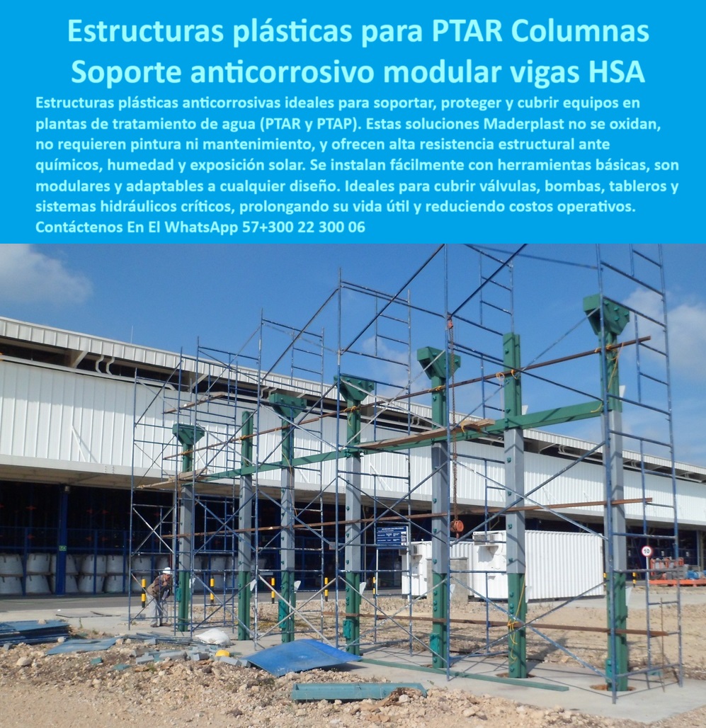 Estructuras Inoxidables Para Plantas De Tratamiento Cubiertas Equipos Maderplast 0 protectores industriales para equipos PTAP Solución plástica industrial para cubrir y proteger elementos críticos de operación como bombas válvulas Estructuras plásticas visibles para proteger infraestructura crítica, - protección-de-equipos-ptap, - ¿Qué sistemas plásticos protegen válvulas en plantas PTAP?, - cubiertas de polipropileno reforzado para estaciones PTAR, - módulos de cobertura plástica para bombas hidráulicas, - Estructuras modulares plásticas para cubrir válvulas en plantas industriales, - soluciones industriales para prolongar vida útil de equipos, - soportes plásticos anticorrosivos para exteriores industriales, - soporte-modular-para-equipos, - estructuras visibles de polipropileno para infraestructura, - protectores plásticos industriales para áreas de tratamiento, - estructuras-plásticas-industriales, - ¿Qué solución plástica sirve para proteger bombas hidráulicas ?, solución definitiva, cubiertas-plásticas-anticorrosivas, - columnas plásticas modulares resistentes a humedad y químicos, - estructuras modulares desmontables para plantas PTAR, - estructuras ligeras y resistentes para áreas técnicas, - recubrimientos anticorrosivos para equipos críticos, - Soportes plásticos resistentes para áreas industriales de alta humedad, - cubiertas-industriales-de-protección, - soportes visibles de polipropileno para plantas PTAR, - sistemas-plásticos-para-plantas, - estructuras anticorrosivas de alta resistencia técnica, - ¿Dónde encuentro cubiertas industriales plásticas anticorrosivas?, - soluciones plásticas anticorrosivas para zonas técnicas, - soportes plásticos para proteger válvulas y bombas industriales, - estructuras plásticas para proteger infraestructura hidráulica, - cubiertas industriales plásticas para protección de equipos, - estructuras-modulares-anticorrosivas, - estructuras modulares de polipropileno técnico para PTAR, - estructuras livianas y resistentes para plantas de agua, - estructuras industriales resistentes sin mantenimiento, - Cubiertas de protección para estaciones de tratamiento de agua, - sistemas modulares de soporte industrial plástico, - soluciones plásticas modulares para obras hidráulicas, - Soluciones plásticas anticorrosivas para protección de equipos hidráulicos, - cubiertas industriales contra exposición solar y humedad, - plataformas técnicas anticorrosivas para plantas industriales, - soluciones plásticas para sistemas hidráulicos críticos, - cubiertas plásticas técnicas para exposición solar, - cubrimientos plásticos visibles para protección de plantas, - estructuras plásticas anticorrosivas para plantas de tratamiento, - sistemas de soporte liviano para ambientes corrosivos, - ¿Qué estructuras son resistentes a humedad y químicos ?, contenido validado, protección-de-válvulas-industriales, - Descripción Optimizada de la Imagen: La imagen muestra una instalación de estructuras plásticas modulares de alta resistencia, diseñadas para proteger equipos críticos como bombas, válvulas y tableros hidráulicos en plantas de tratamiento de agua PTAR y PTAP. Fabricadas por Maderplast, estas soluciones anticorrosivas en polímero técnico no requieren mantenimiento, soportan humedad constante, exposición química y radiación solar sin perder sus propiedades estructurales. Las estructuras son modulares, adaptables a diferentes configuraciones, ligeras para su instalación manual, y altamente visibles para mayor seguridad operativa. La protección plástica avanzada de Maderplast prolonga la vida útil de sistemas hidráulicos críticos, reduce costos operativos y elimina problemas tradicionales como el óxido o la degradación acelerada. Con enfoque en innovación y sostenibilidad, Maderplast ofrece soluciones industriales que transforman la forma de proteger infraestructura hidráulica y técnica, aportando valor duradero a proyectos industriales de alto nivel, - cubiertas industriales plásticas resistentes a químicos, - cubiertas plásticas estructurales para zonas industriales, - soluciones-hidráulicas-industriales, - estructuras-de-polipropileno-reforzado, - estructuras de protección plástica para bombas hidráulicas, - ¿Dónde venden estructuras plásticas para cubrir equipos de plantas?, - estructuras plásticas modulares para protección de equipos, - plataformas de protección anticorrosiva para plantas PTAP, - plataformas modulares para equipos hidráulicos industriales, - sistemas de protección plástica para tableros hidráulicos 0 Estructuras Inoxidables Para Plantas De Tratamiento Cubiertas Equipos Maderplast 0 protectores industriales para equipos PTAP, Solución plástica industrial para cubrir y proteger elementos críticos de operación como bombas, válvulas