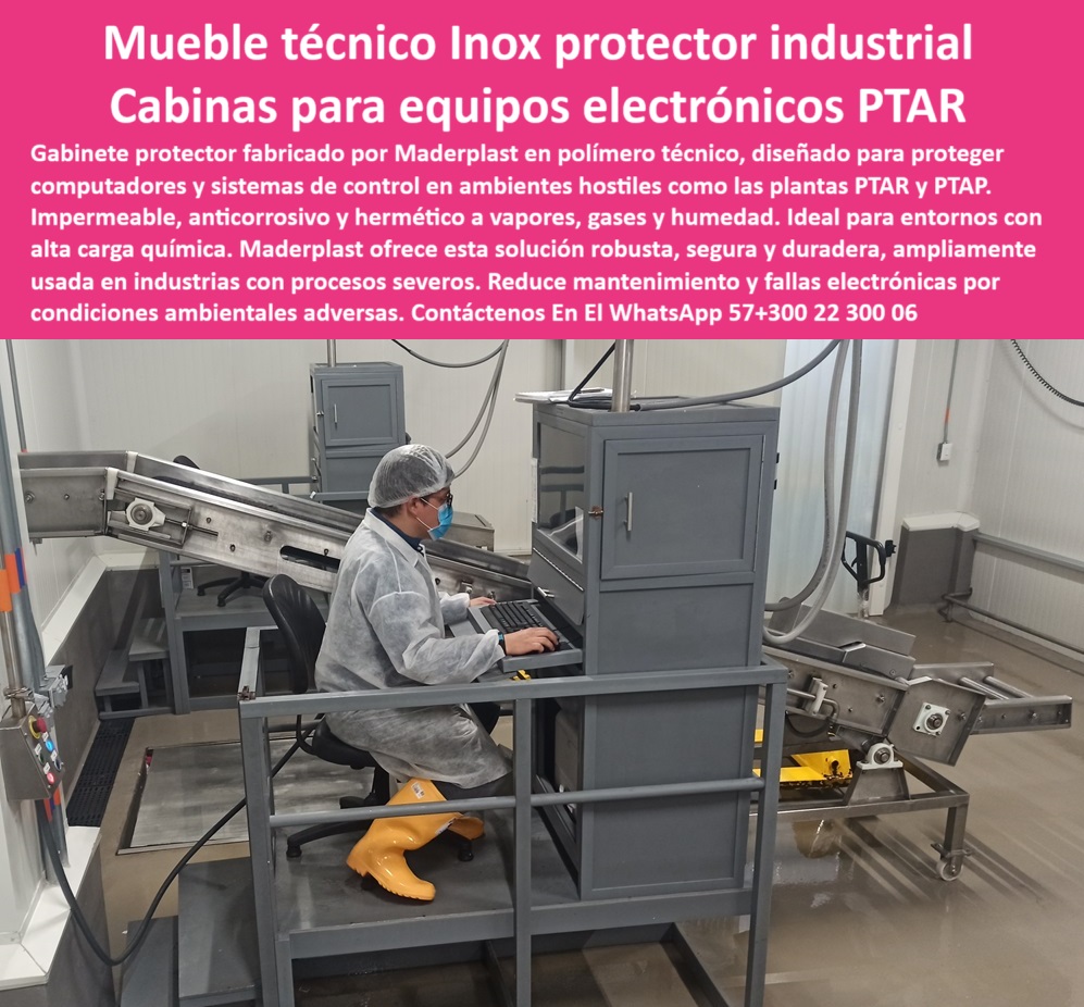 Muebles amoblamientos Plantas De Tratamiento Cubierta Eqauipo Maderplast 0 Cubierta industrial plástica de gran tamaño ideal para proteger turbinas generadores o reactores en plantas de tratamiento de aguas residuales resistente  Gabinete protector polimérico resistente a limpieza industrial, - Solución para equipos electrónicos en ambientes severos, - Cabina plástica para protección contra gases industriales, - Mueble técnico duradero sin mantenimiento electrónico, - Protector electrónico para entornos corrosivos intensos, - Encapsulado electrónico en ambientes con vapor y humedad, - Mueble técnico hermético resistente a químicos, - Cabina de operación industrial libre de corrosión, - Gabinete-Anticorrosivo-Control-Procesos, - Estación de control sin riesgo de falla por humedad, - ¿Existen estaciones de monitoreo plásticas para zonas corrosivas?, - Mueble técnico sellado para salas de tratamiento, - Protector impermeable para sistemas de control PTAP, - Gabinete plástico protector de computadora industrial, - ¿Qué tipo de cabina protege sistemas de control contra vapores y químicos?, - Estación de trabajo en planta de tratamiento de aguas, - ¿Qué gabinete puede usarse para proteger computadoras en una PTAR?, - Cabina sellada para equipos electrónicos en PTAR, - Gabinete-Técnico-Plastico-Industrial, - Protector-Electronico-Zonas-Agresivas, - Gabinete anticorrosivo para procesos industriales severos, - Gabinete protector para computadoras en ambientes húmedos, - Mueble robusto con aislamiento de vapor para computadoras, - Cabina-Plastica-Equipos-Sensibles, - Módulo de monitoreo impermeable sin oxidación, - Solución robusta para encapsulado de estaciones de monitoreo en entornos agresivos, - Descripción Optimizada de la Imagen: Esta imagen muestra un mueble técnico fabricado por Maderplast en polímero estructural especializado, diseñado para proteger equipos electrónicos en ambientes industriales agresivos como plantas PTAR, PTAP y zonas de producción química. El gabinete Maderplast es impermeable, hermético y completamente anticorrosivo, lo que lo convierte en la mejor opción para proteger computadoras, tableros y estaciones de monitoreo frente a vapores, humedad, gases y agentes químicos. Su diseño permite operar en entornos con alta carga química sin comprometer el rendimiento electrónico. Maderplast proporciona una solución de encapsulado robusta, libre de mantenimiento, que supera ampliamente a los gabinetes metálicos convencionales en durabilidad, seguridad operativa y adaptabilidad a entornos sanitarios exigentes, - Gabinete en polímero técnico para uso sanitario, - ¿Dónde venden muebles técnicos para equipos electrónicos en ambientes húmedos ?, solución definitiva, Protector electrónico con cuerpo en polímero anticorrosivo, - Mueble técnico industrial plástico anticorrosivo, - Cabina plástica para sala de monitoreo sanitario, - Armario para monitoreo electrónico resistente a químicos, - Encapsulado-Computador-PTAP, - Mueble-Técnico-Sanitario-Resistente, - Estación de monitoreo resistente a vapores y químicos, - mueble técnico protector industrial cabina equipos electrónicos ptar maderplast gabinete plástico anticorrosivo estaciones monitoreo ambientes agresivos control procesos, - Estación-De-Monitoreo-Sin-Corrosión, - Mueble plástico de seguridad para entornos agresivos, - Comparar gabinetes metálicos o plásticos para protección de computadores en procesos con químicos, - Estación de cómputo sellada para planta de aguas residuales, - Estación de trabajo plástica con protección IP alta, - Cabina sellada para equipos electrónicos PTAR, - Buscar mueble protector plástico para estaciones electrónicas en plantas de tratamiento de aguas industriales, - Mueble para computadoras en zonas industriales húmedas, - Armario hermético para control de procesos industriales, - Mueble técnico para electrónica en industria sanitaria, - Recomendación de mueble técnico hermético para zonas húmedas en PTAR y PTAP, - Armario-Hermetico-Vapores-Industriales, - ¿Cuál es el mejor gabinete para salas industriales con humedad constante ?, fabricante confiable, Encapsulado plástico para electrónica en zonas corrosivas, - Mueble-Protector-Electronico-PTAR, - ¿Qué cabinas técnicas se recomiendan para proteger hardware en ambientes con vapores y salinidad?, - Encapsulado técnico para estaciones PTAR y PTAP, - Gabinete técnico modular para zonas húmedas industriales, - Armario técnico impermeable en polímero reforzado, - Cabina-Equipos-Control-Humedad 0 Muebles amoblamientos Plantas De Tratamiento Cubierta Eqauipo Maderplast 0 Cubierta industrial plástica de gran tamaño, ideal para proteger turbinas, generadores o reactores en plantas de tratamiento de aguas residuales, resistente
