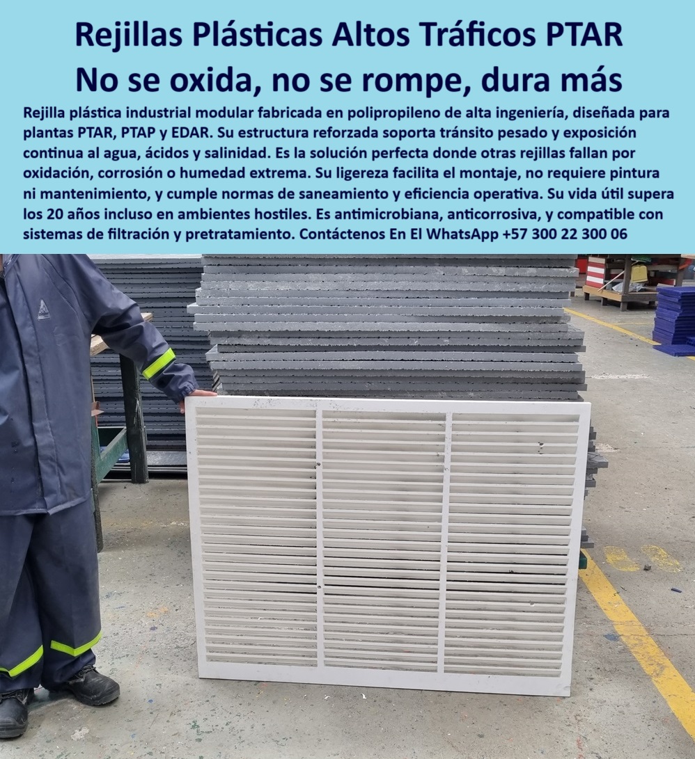 Rejilla Plástica Industrial Filtro PTAR PTAP EDAR Rejillas Depuradoras Maderplast 0 rejilla plástica industrial dura más en zonas húmedas emparrillado modular plástico de alto tráfico rejilla plástica de alto tránsito Ptar ptap drenaje industrial en ambientes hostiles, - rejilla plástica industrial para tránsito pesado húmedo, - solución de drenaje sin mantenimiento para zonas industriales, - emparrillado plástico reforzado zonas industriales químicas, - soluciones de rejilla plástica para escorrentía industrial, - rejilla modular para entornos industriales corrosivos, - sistema de paso reforzado anticorrosivo, - rejilla plástica resistente para zonas con filtración y pretratamiento, - rejilla-plástica-industrial-tránsito-pesado, - ¿Dónde puedo comprar rejillas plásticas para tránsito pesado ?, soporte técnico,  Solución técnica definitiva en -panel plástico para drenaje industrial de alto tránsito, - rejilla modular plástica anticorrosiva para zonas húmedas, - ¿Hay rejillas plásticas que duren más en PTAR?, - emparrillado plástico blanco resistente para pisos técnicos, - panel plástico reforzado con resistencia a impacto y humedad, - rejilla para drenaje de alto tráfico sin oxidación, - rejilla plástica modular industrial, - piso plástico para plantas PTAR, - emparrillado-plástico-reforzado-industrial, - rejilla-alto-trafico-industrial, - emparrillado técnico plástico resistente a químicos agresivos, - sistema de rejilla plástica para plantas industriales, - alternativa plástica al acero para plantas de tratamiento, - plataforma-plástica-para-zonas-húmedas, - plataforma modular plástica con alta resistencia química, - rejilla para plantas de tratamiento de agua con alta durabilidad, - ¿Qué rejillas no se oxidan en zonas industriales húmedas?, - estructura-plástica-para-filtración, - rejilla plástica para aguas residuales y filtración, - emparrillado modular anticorrosivo para PTAR y PTAP, - rejilla plástica para tránsito industrial en ambientes húmedos, - ¿Cuál es la mejor alternativa al emparrillado metálico oxidado?, - rejilla-de-plástico-para-ptar, - panel plástico blanco de alto tránsito, - ¿Qué rejilla es mejor para plantas de tratamiento con agua y químicos?, - Descripción Optimizada de la Imagen Es: La imagen muestra una rejilla plástica industrial Maderplast, diseñada con polímero técnico de alta resistencia para soportar tráfico pesado, exposición continua al agua, productos químicos y salinidad, sin agrietarse ni oxidarse. Esta solución modular y ligera se instala fácilmente en plantas de tratamiento de aguas PTAR, PTAP y EDAR, superando ampliamente a las rejillas metálicas y de concreto. Su vida útil supera los 20 años sin mantenimiento. Maderplast fabrica esta rejilla plástica reforzada para ofrecer máxima eficiencia, seguridad operativa y sostenibilidad en entornos industriales. Maderplast es garantía de durabilidad y rendimiento extremo en zonas de alto desgaste, - emparrillado plástico para zonas con exposición salina, - piso técnico plástico para zonas de alto tránsito, - rejilla ligera y resistente a químicos para plantas de tratamiento, - rejilla sin mantenimiento para tratamiento de aguas, - sistema de rejilla industrial resistente a entornos hostiles, - panel modular plástico sin mantenimiento, - plataforma plástica duradera para filtración y tratamiento de aguas, - rejilla-plastica-modular-industrial-trafico-pesado-zonas-humedas-planta-ptar-emparrillado-reforzado-antioxidante-piso-tecnico-durable, - estructura de paso plástico para áreas de saneamiento, - alternativa plástica a rejillas metálicas en industria pesada, - emparrillado blanco de polipropileno técnico, - emparrillado industrial para zonas con riesgo de oxidación, - drenaje-industrial-sin-oxidación, - solución-plástica-para-industria-química, - emparrillado técnico resistente a químicos, - estructura plástica para filtración y escorrentía, - rejilla plástica para plataformas en PTAR y PTAP, - sistema de rejilla anticorrosiva con instalación rápida, - panel-de-piso-plástico-industrial, - panel de drenaje plástico sin pintura ni corrosión, - piso-tecnico-modular-plástico 0 Rejilla Plástica Industrial Filtro PTAR PTAP EDAR Rejillas Depuradoras Maderplast 0 rejilla plástica industrial dura más en zonas húmedas, - emparrillado-modular-plástico-de-alto-tráfico, rejilla plástica de alto tránsito Ptar ptap
