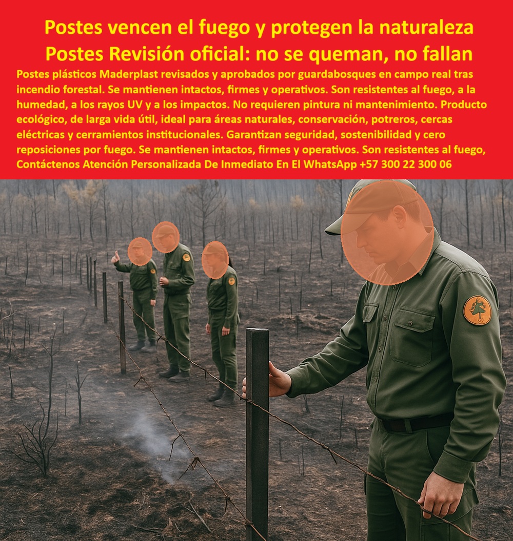Postes Ignífugos Para Cercas Forestales Postes Con Resistencia Al Fuego Maderplast poste sin daño en terreno afectado por fuego forestal, - poste plástico ecológico resistente en parque natural, - poste verde resistente a temperaturas extremas, - poste estructural aprobado por brigadas verdes en reserva, - poste estructural plástico aprobado por brigadas verdes, - poste inmune al fuego para ganadería extensiva, - poste-resistente-incendio-forestal, - poste inmune al fuego inspeccionado oficialmente, - sistema de cercado plástico funcionando en bosque quemado, - poste ligero y robusto en zonas calcinadas, - La imagen muestra una zona forestal completamente quemada. Varios guardabosques uniformados inspeccionaron una línea de postes plásticos Maderplast que se mantiene perfectamente vertical y funcional, a pesar del incendio. El suelo carbonizado y los arbustos quemados contrastan con la integridad total de los postes, los cuales no presentan colapso, deformación ni deterioro, evidenciando resistencia real al fuego. Los postes plásticos Maderplast son la mejor solución para zonas protegidas, parques nacionales, sabanas, reservas y proyectos agroambientales con riesgo de incendio. Su tecnología en polímero reciclado técnico les permite soportar fuego directo, rayos UV, humedad y golpes sin perder funcionalidad. No requieren pintura, ni mantenimiento, ni reemplazo tras quemas. Maderplast ofrece un producto certificado en campo, aprobado por cuerpos técnicos y ambientales, ideal para cercas ecológicas, eléctricas o institucionales. Donde otros materiales fallan, Maderplast se mantiene. Postes que vencen el fuego y protegen la naturaleza., - inspección de cercado resistente al fuego en zona calcinada, - poste plástico duradero en zonas de quema estacional, - poste seguro para cerramiento de fincas protegidas, - ¿Qué poste plástico sirve en reservas con riesgo de incendio?, - poste resistente a fuego aprobado por autoridades ambientales, - ¿Qué poste aguanta incendios forestales sin quemarse?, - poste dieléctrico que sobrevive sin afectación al fuego, - poste-durable-en-terreno-calcinado, - poste técnico validado por equipo ambiental, - cerca funcional en bosque quemado con poste vertical, - poste plástico aprobado por guardabosques en zonas incendiadas, - ¿Cuál poste ecológico no se daña con el calor del fuego?, - poste ecológico para conservación en áreas de riesgo térmico, - guardabosques validan poste plástico firme tras incendio forestal, - poste-para-cercas-institucionales, - poste que no se quema en incendios rurales o controlados, - poste-plástico-para-reservas, - poste reciclado ideal para reservas ecológicas, - poste sin deformación tras fuego forestal verificado, - poste-plástico-con-respaldo-técnico, - poste de polietileno técnico inmune a fuego rural, - poste ignífugo con respaldo técnico forestal, - poste de alta ingeniería resistente a calor e impacto, - poste confiable para uso en ecosistemas con incendios, - cerca plástica operativa en ecosistema calcinado, - poste que permanece vertical tras incendios, - poste sin pintura para condiciones extremas forestales, - poste intacto tras incendio, evaluado por autoridad ambiental, - poste-aprobado-por-guardabosques, - poste inmune al fuego validado en campo real, - poste-ecológico-zona-quemada, - poste para proyectos ambientales en parques con incendios, - ¿Hay postes aprobados por guardabosques contra el fuego?, - poste para quemas agrícolas sin deterioro estructural, - poste estructural en área protegida afectada por fuego, - poste-plástico-contra-incendios, - poste plástico firme inspeccionado por personal oficial, - poste plástico revisado por guardabosques tras incendio, - poste plástico reciclado que no propaga llamas, - ¿Dónde conseguir postes ignífugos certificados para áreas protegidas?, - poste-reciclado-anti-fuego, - poste plástico sin mantenimiento para parques nacionales, - poste plástico para sistemas de cercado anti incendio, - poste reciclado firme en zona devastada por calor, - poste-verde-uso-conservación 0 Hay postes que no se queman en incendios forestales, - Suministro postes resistentes a fuego forestal con respaldo técnico, - postes-aprobados-fuego Postes Ignífugos Para Cercas Forestales Postes Con Resistencia Al Fuego Maderplast 0 Hay postes que no se queman en incendios forestales Suministro postes resistentes a fuego forestal con respaldo técnico postes aprobados fuego poste sin daño en terreno afectado por fuego forestal, - poste plástico ecológico resistente en parque natural, - poste verde resistente a temperaturas extremas, - poste estructural aprobado por brigadas verdes en reserva, - poste estructural plástico aprobado por brigadas verdes, - poste inmune al fuego para ganadería extensiva, - poste-resistente-incendio-forestal, - poste inmune al fuego inspeccionado oficialmente, - sistema de cercado plástico funcionando en bosque quemado, - poste ligero y robusto en zonas calcinadas, - La imagen muestra una zona forestal completamente quemada. Varios guardabosques uniformados inspeccionaron una línea de postes plásticos Maderplast que se mantiene perfectamente vertical y funcional, a pesar del incendio. El suelo carbonizado y los arbustos quemados contrastan con la integridad total de los postes, los cuales no presentan colapso, deformación ni deterioro, evidenciando resistencia real al fuego. Los postes plásticos Maderplast son la mejor solución para zonas protegidas, parques nacionales, sabanas, reservas y proyectos agroambientales con riesgo de incendio. Su tecnología en polímero reciclado técnico les permite soportar fuego directo, rayos UV, humedad y golpes sin perder funcionalidad. No requieren pintura, ni mantenimiento, ni reemplazo tras quemas. Maderplast ofrece un producto certificado en campo, aprobado por cuerpos técnicos y ambientales, ideal para cercas ecológicas, eléctricas o institucionales. Donde otros materiales fallan, Maderplast se mantiene. Postes que vencen el fuego y protegen la naturaleza., - inspección de cercado resistente al fuego en zona calcinada, - poste plástico duradero en zonas de quema estacional, - poste seguro para cerramiento de fincas protegidas, - ¿Qué poste plástico sirve en reservas con riesgo de incendio?, - poste resistente a fuego aprobado por autoridades ambientales, - ¿Qué poste aguanta incendios forestales sin quemarse?, - poste dieléctrico que sobrevive sin afectación al fuego, - poste-durable-en-terreno-calcinado, - poste técnico validado por equipo ambiental, - cerca funcional en bosque quemado con poste vertical, - poste plástico aprobado por guardabosques en zonas incendiadas, - ¿Cuál poste ecológico no se daña con el calor del fuego?, - poste ecológico para conservación en áreas de riesgo térmico, - guardabosques validan poste plástico firme tras incendio forestal, - poste-para-cercas-institucionales, - poste que no se quema en incendios rurales o controlados, - poste-plástico-para-reservas, - poste reciclado ideal para reservas ecológicas, - poste sin deformación tras fuego forestal verificado, - poste-plástico-con-respaldo-técnico, - poste de polietileno técnico inmune a fuego rural, - poste ignífugo con respaldo técnico forestal, - poste de alta ingeniería resistente a calor e impacto, - poste confiable para uso en ecosistemas con incendios, - cerca plástica operativa en ecosistema calcinado, - poste que permanece vertical tras incendios, - poste sin pintura para condiciones extremas forestales, - poste intacto tras incendio, evaluado por autoridad ambiental, - poste-aprobado-por-guardabosques, - poste inmune al fuego validado en campo real, - poste-ecológico-zona-quemada, - poste para proyectos ambientales en parques con incendios, - ¿Hay postes aprobados por guardabosques contra el fuego?, - poste para quemas agrícolas sin deterioro estructural, - poste estructural en área protegida afectada por fuego, - poste-plástico-contra-incendios, - poste plástico firme inspeccionado por personal oficial, - poste plástico revisado por guardabosques tras incendio, - poste plástico reciclado que no propaga llamas, - ¿Dónde conseguir postes ignífugos certificados para áreas protegidas?, - poste-reciclado-anti-fuego, - poste plástico sin mantenimiento para parques nacionales, - poste plástico para sistemas de cercado anti incendio, - poste reciclado firme en zona devastada por calor, - poste-verde-uso-conservación 0 Postes Ignífugos Para Cercas Forestales Postes Con Resistencia Al Fuego Maderplast 0 Hay postes que no se queman en incendios forestales, - Suministro postes resistentes a fuego forestal con respaldo técnico, - postes-aprobados-fuego
