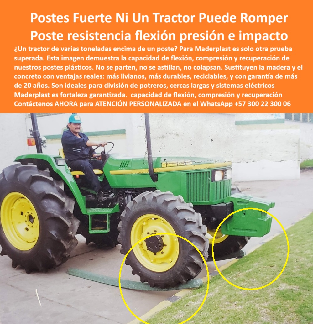 Postes Plásticos Pruebas De Resistencia A La Compresión Flexión Y Tensión Maderplast poste-flexible-de-alta-recuperación, - ¿Poste que no se rompe bajo presión pesada?, - postes plásticos para zonas rurales con maquinaria, - poste seguro para rotación ganadera intensiva, - ¿Cuál poste aguanta el peso de un tractor?, - poste-maderplast-resistente-a-maquinaria, - poste-con-memoria-estructural-ecológica, - poste-plástico-contra-impacto-de-tractor, - cerramiento plástico contra impactos de alto peso, - poste con flexión recuperable para cercas, - poste sin mantenimiento para sistemas de cercas, - Poste de cercado rural aplastado sin daño, - Poste de plástico comprimido por llanta pesada, - Poste flexible, comprimible y recuperable para potreros y cercas, - Poste bajo rueda de tractor sin romperse, - poste sin rotura en prueba real de carga, - postes sin astillas ni quiebre por peso, - postes sin fractura bajo peso de tractor agrícola, - poste de plástico comprimible y elástico, - Poste sin astillas aplastado por rueda de tractor, - Poste flexible Maderplast prueba de impacto, - poste que aguanta rueda de tractor, - Poste que regresa a su forma sin romper, - poste-elástico-para-división-de-potreros, - poste Maderplast flexible sin colapso, - Esta imagen muestra una de las pruebas más exigentes que puede enfrentar un poste rural: la presión directa del peso de un tractor de varias toneladas. A diferencia del concreto o la madera, este poste plástico Maderplast no se rompe, no se astilla y no pierde su forma estructural. Su flexión es recuperable gracias a su diseño con memoria plástica. Es ideal para la división de potreros, cerramientos ganaderos o cercas eléctricas en zonas de alta exigencia. Su estructura sólida, reciclable y sin mantenimiento supera ampliamente las alternativas tradicionales. Fabricado en Colombia por Maderplast, este poste está diseñado para resistir impactos, humedad y presión animal. No requiere pintura, ni aisladores, ni reemplazos constantes. Instalado en condiciones reales de campo, es la mejor opción para seguridad, durabilidad y ahorro. Maderplast: tecnología de confianza para fincas productivas., - Poste plástico que resiste presión de tractor sin romperse, - alternativa segura a postes tradicionales, - poste técnico rural que soporta flexión, - poste plástico técnico para cargas extremas, - poste-compresión-sin-ruptura, - poste plástico con alta resistencia a la presión, - postes que resisten carga y recuperan forma, - Evidencia de flexión y recuperación poste Maderplast, - poste-reciclado-sin-fractura-bajo-carga, - poste que no necesita reemplazo tras presión, - poste ganadero que reemplaza madera y concreto, - poste-para-cercas-eléctricas-intensivas, - postes plásticos probados con maquinaria pesada, - postes ecológicos con prueba de campo, - ¿Poste flexible para finca con maquinaria?, - ¿Qué poste es resistente y no se parte?, - poste rural que no colapsa ante impactos, - poste flexible que no se rompe con maquinaria, - poste-para-finca-ganadera-resistente, - poste-sustituto-de-madera-sin-astillas, - solución para cercas en fincas con maquinaria, - Prueba de campo de poste sin fractura, - estacón para cercas de ganado resistente a compresión, - poste con prueba real de compresión por vehículo, - poste-plastico-flexible-resiste-tractor-maderplast.jpg, - Poste que soporta presión real de finca, - poste para división de potreros duradero y reciclado, - cercado plástico que no cede ante impacto, - Poste resistente a peso de maquinaria agrícola, - poste reciclado con memoria estructural, - estacones para terrenos ganaderos exigentes, - ¿Cuál es el poste más duradero para ganado?0 poste con alta estabilidad, - poste plástico división de potreros, - sustituto ideal de postes de madera, - poste-para-cercas- eléctricas-largas 0 Postes Plásticos Pruebas De Resistencia A La Compresión Flexión Y Tensión Maderplast 0 poste con alta estabilidad poste plástico división de potreros sustituto ideal de postes de madera poste para cercas eléctricas largas poste-flexible-de-alta-recuperación, - ¿Poste que no se rompe bajo presión pesada?, - postes plásticos para zonas rurales con maquinaria, - poste seguro para rotación ganadera intensiva, - ¿Cuál poste aguanta el peso de un tractor?, - poste-maderplast-resistente-a-maquinaria, - poste-con-memoria-estructural-ecológica, - poste-plástico-contra-impacto-de-tractor, - cerramiento plástico contra impactos de alto peso, - poste con flexión recuperable para cercas, - poste sin mantenimiento para sistemas de cercas, - Poste de cercado rural aplastado sin daño, - Poste de plástico comprimido por llanta pesada, - Poste flexible, comprimible y recuperable para potreros y cercas, - Poste bajo rueda de tractor sin romperse, - poste sin rotura en prueba real de carga, - postes sin astillas ni quiebre por peso, - postes sin fractura bajo peso de tractor agrícola, - poste de plástico comprimible y elástico, - Poste sin astillas aplastado por rueda de tractor, - Poste flexible Maderplast prueba de impacto, - poste que aguanta rueda de tractor, - Poste que regresa a su forma sin romper, - poste-elástico-para-división-de-potreros, - poste Maderplast flexible sin colapso, - Esta imagen muestra una de las pruebas más exigentes que puede enfrentar un poste rural: la presión directa del peso de un tractor de varias toneladas. A diferencia del concreto o la madera, este poste plástico Maderplast no se rompe, no se astilla y no pierde su forma estructural. Su flexión es recuperable gracias a su diseño con memoria plástica. Es ideal para la división de potreros, cerramientos ganaderos o cercas eléctricas en zonas de alta exigencia. Su estructura sólida, reciclable y sin mantenimiento supera ampliamente las alternativas tradicionales. Fabricado en Colombia por Maderplast, este poste está diseñado para resistir impactos, humedad y presión animal. No requiere pintura, ni aisladores, ni reemplazos constantes. Instalado en condiciones reales de campo, es la mejor opción para seguridad, durabilidad y ahorro. Maderplast: tecnología de confianza para fincas productivas., - Poste plástico que resiste presión de tractor sin romperse, - alternativa segura a postes tradicionales, - poste técnico rural que soporta flexión, - poste plástico técnico para cargas extremas, - poste-compresión-sin-ruptura, - poste plástico con alta resistencia a la presión, - postes que resisten carga y recuperan forma, - Evidencia de flexión y recuperación poste Maderplast, - poste-reciclado-sin-fractura-bajo-carga, - poste que no necesita reemplazo tras presión, - poste ganadero que reemplaza madera y concreto, - poste-para-cercas-eléctricas-intensivas, - postes plásticos probados con maquinaria pesada, - postes ecológicos con prueba de campo, - ¿Poste flexible para finca con maquinaria?, - ¿Qué poste es resistente y no se parte?, - poste rural que no colapsa ante impactos, - poste flexible que no se rompe con maquinaria, - poste-para-finca-ganadera-resistente, - poste-sustituto-de-madera-sin-astillas, - solución para cercas en fincas con maquinaria, - Prueba de campo de poste sin fractura, - estacón para cercas de ganado resistente a compresión, - poste con prueba real de compresión por vehículo, - poste-plastico-flexible-resiste-tractor-maderplast.jpg, - Poste que soporta presión real de finca, - poste para división de potreros duradero y reciclado, - cercado plástico que no cede ante impacto, - Poste resistente a peso de maquinaria agrícola, - poste reciclado con memoria estructural, - estacones para terrenos ganaderos exigentes, - ¿Cuál es el poste más duradero para ganado? 0 Postes Plásticos Pruebas De Resistencia A La Compresión Flexión Y Tensión Maderplast 0 poste con alta estabilidad, - poste plástico división de potreros, - sustituto ideal de postes de madera, - poste-para-cercas- eléctricas-largas 0