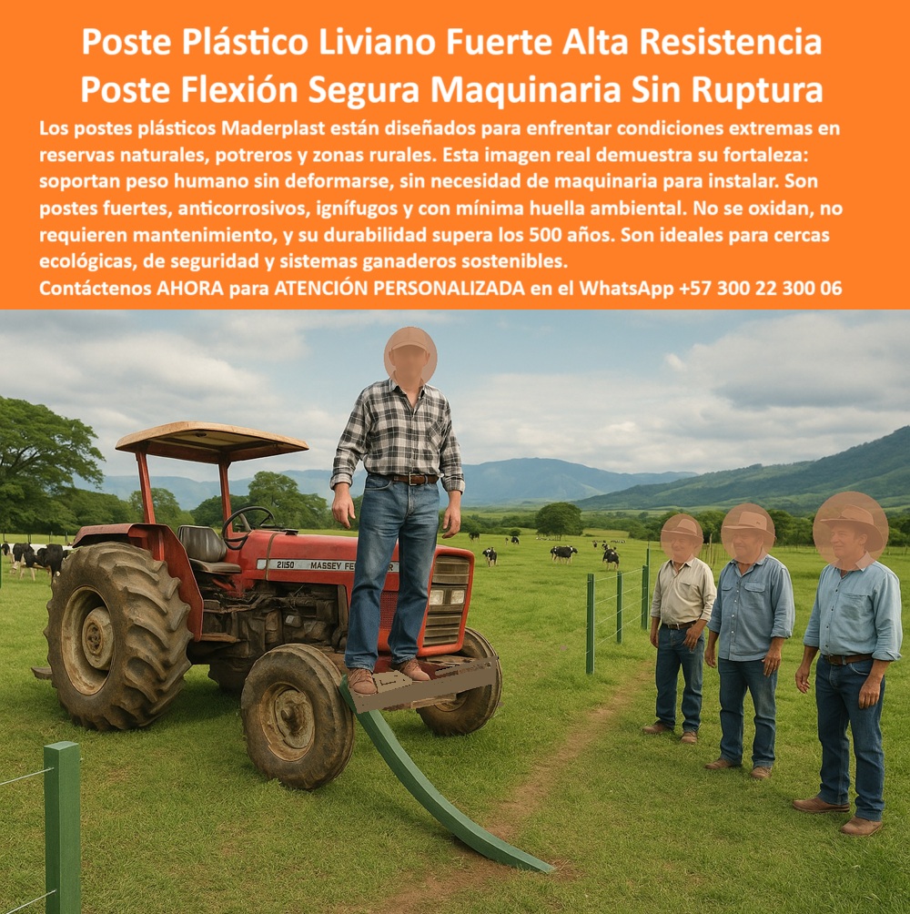 Postes Resistentes A Condiciones Extremas Postes Fuertes Postes Livianos Maderplast poste reutilizable para división de ganado, - ¿Qué poste sirve en reservas naturales?, - poste diseñado para protección de la fauna, - Poste de flexión controlada con carga demostrada, - ¿Poste sin óxido para terreno húmedo?, - poste plástico sin necesidad de maquinaria pesada, - poste que resiste presión sin fractura ni deformación, - poste ecológico sin astillas ni mantenimiento, - poste ideal para ganadería con enfoque verde, - poste-reforzado-para-reserva-natural, - Prueba de poste Maderplast con peso humano, - Cercado con postes que no se rompen bajo peso, - poste de bajo impacto ecológico certificado, - Poste ganadero ecológico con demostración pública, - Poste plástico para pruebas públicas de resistencia sin ruptura, - poste de plástico reforzado para reserva natural, - poste-plastico-flexible-resistencia-publica-ganaderia.jpg, - Poste flexible, anticorrosivo y liviano ideal para zonas rurales, - poste para dividir praderas en terrenos de reserva, - poste anticorrosivo para potreros sin mantenimiento, - poste ideal para ganadería sostenible, - poste para dividir fincas sin maquinaria pesada, - poste-liviano-y-seguro-para-ganado, - poste reciclado de largo alcance y resistencia, - poste-de-bajo-impacto-ambiental, - ¿Qué poste aguanta peso humano sin romperse?, - poste para instalación rápida en campo abierto, - poste confiable sin partes metálicas, - poste-plástico-soporta-peso-humano, - poste rural con flexión controlada de fábrica, - Poste de impacto mínimo ecológico visible en uso, - Poste plástico curvado soportando persona en pie, - poste-anticorrosivo-de-alta-flexión, - poste plástico que soporta peso humano sin romperse, - Solución rural en campo con demostración en vivo, - poste rural sin óxido para cercas ecológicas, - poste-reciclado-con-larga-durabilidad, - poste de alta ingeniería con peso público, - poste flexible para zonas naturales y ganado, - poste plástico con demostración real de resistencia, - poste-sin-mantenimiento-para-finca, - poste-rural-prueba-pública-resistencia, - Poste sin fractura pese a presión directa, - poste flexible con memoria para zonas de difícil acceso, - poste-sin-maquinaria-para-campo, - poste plástico con certificación de larga duración, - Poste anticorrosivo bajo prueba de campo real, - poste seguro para animales de alto tráfico, - En esta imagen real, un grupo de ganaderos presencia la demostración de resistencia de un poste plástico Maderplast sometido al peso de una persona sin sufrir fractura. El poste se flexiona, pero no se rompe, y vuelve a su forma gracias a su memoria estructural. Diseñados para resistir condiciones extremas, estos postes son ideales para reservas naturales, potreros, zonas rurales o áreas protegidas. Fabricados con polímeros reciclados, son anticorrosivos, ignífugos, sin mantenimiento y con una vida útil estimada de 500 años. No requieren maquinaria para su instalación y pueden colocarse incluso en suelos difíciles o en pendientes. Maderplast ofrece tecnología colombiana de alta ingeniería, ecológica y duradera para sistemas ganaderos, de seguridad y protección de fauna. Con Maderplast, invierte una vez y olvídate de los reemplazos. Los postes que soportan lo increíble., - poste-flexible-para-potreros-intensivos, - ¿Poste ecológico para fincas ganaderas sostenibles?, - poste que reemplaza estacas de madera, - poste liviano y flexible para terrenos rurales, - poste estructural de polímero reciclado, - Demostración rural sobre poste plástico flexible, - ¿Dónde venden postes reforzados sin maquinaria?, - poste plástico para zonas naturales protegidas, - poste reciclado de alta ingeniería para campo, - poste que aguanta impactos sin astillarse 0 Poste de Bajo Impacto Ambiental para Reservas Naturales, - Postes anticorrosivos, - Postes de plástico reforzado, - Postes sin maquinaria pesada, - Postes Resistentes A Condiciones Extremas Postes Fuertes Postes Livianos Maderplast 0 Poste de Bajo Impacto Ambiental para Reservas Naturales Postes anticorrosivos Postes de plástico reforzado Postes sin maquinaria pesada poste reutilizable para división de ganado, - ¿Qué poste sirve en reservas naturales?, - poste diseñado para protección de la fauna, - Poste de flexión controlada con carga demostrada, - ¿Poste sin óxido para terreno húmedo?, - poste plástico sin necesidad de maquinaria pesada, - poste que resiste presión sin fractura ni deformación, - poste ecológico sin astillas ni mantenimiento, - poste ideal para ganadería con enfoque verde, - poste-reforzado-para-reserva-natural, - Prueba de poste Maderplast con peso humano, - Cercado con postes que no se rompen bajo peso, - poste de bajo impacto ecológico certificado, - Poste ganadero ecológico con demostración pública, - Poste plástico para pruebas públicas de resistencia sin ruptura, - poste de plástico reforzado para reserva natural, - poste-plastico-flexible-resistencia-publica-ganaderia.jpg, - Poste flexible, anticorrosivo y liviano ideal para zonas rurales, - poste para dividir praderas en terrenos de reserva, - poste anticorrosivo para potreros sin mantenimiento, - poste ideal para ganadería sostenible, - poste para dividir fincas sin maquinaria pesada, - poste-liviano-y-seguro-para-ganado, - poste reciclado de largo alcance y resistencia, - poste-de-bajo-impacto-ambiental, - ¿Qué poste aguanta peso humano sin romperse?, - poste para instalación rápida en campo abierto, - poste confiable sin partes metálicas, - poste-plástico-soporta-peso-humano, - poste rural con flexión controlada de fábrica, - Poste de impacto mínimo ecológico visible en uso, - Poste plástico curvado soportando persona en pie, - poste-anticorrosivo-de-alta-flexión, - poste plástico que soporta peso humano sin romperse, - Solución rural en campo con demostración en vivo, - poste rural sin óxido para cercas ecológicas, - poste-reciclado-con-larga-durabilidad, - poste de alta ingeniería con peso público, - poste flexible para zonas naturales y ganado, - poste plástico con demostración real de resistencia, - poste-sin-mantenimiento-para-finca, - poste-rural-prueba-pública-resistencia, - Poste sin fractura pese a presión directa, - poste flexible con memoria para zonas de difícil acceso, - poste-sin-maquinaria-para-campo, - poste plástico con certificación de larga duración, - Poste anticorrosivo bajo prueba de campo real, - poste seguro para animales de alto tráfico, - En esta imagen real, un grupo de ganaderos presencia la demostración de resistencia de un poste plástico Maderplast sometido al peso de una persona sin sufrir fractura. El poste se flexiona, pero no se rompe, y vuelve a su forma gracias a su memoria estructural. Diseñados para resistir condiciones extremas, estos postes son ideales para reservas naturales, potreros, zonas rurales o áreas protegidas. Fabricados con polímeros reciclados, son anticorrosivos, ignífugos, sin mantenimiento y con una vida útil estimada de 500 años. No requieren maquinaria para su instalación y pueden colocarse incluso en suelos difíciles o en pendientes. Maderplast ofrece tecnología colombiana de alta ingeniería, ecológica y duradera para sistemas ganaderos, de seguridad y protección de fauna. Con Maderplast, invierte una vez y olvídate de los reemplazos. Los postes que soportan lo increíble., - poste-flexible-para-potreros-intensivos, - ¿Poste ecológico para fincas ganaderas sostenibles?, - poste que reemplaza estacas de madera, - poste liviano y flexible para terrenos rurales, - poste estructural de polímero reciclado, - Demostración rural sobre poste plástico flexible, - ¿Dónde venden postes reforzados sin maquinaria?, - poste plástico para zonas naturales protegidas, - poste reciclado de alta ingeniería para campo, - poste que aguanta impactos sin astillarse 0 Postes Resistentes A Condiciones Extremas Postes Fuertes Postes Livianos Maderplast 0 Poste de Bajo Impacto Ambiental para Reservas Naturales, - Postes anticorrosivos, - Postes de plástico reforzado, - Postes sin maquinaria pesada, -