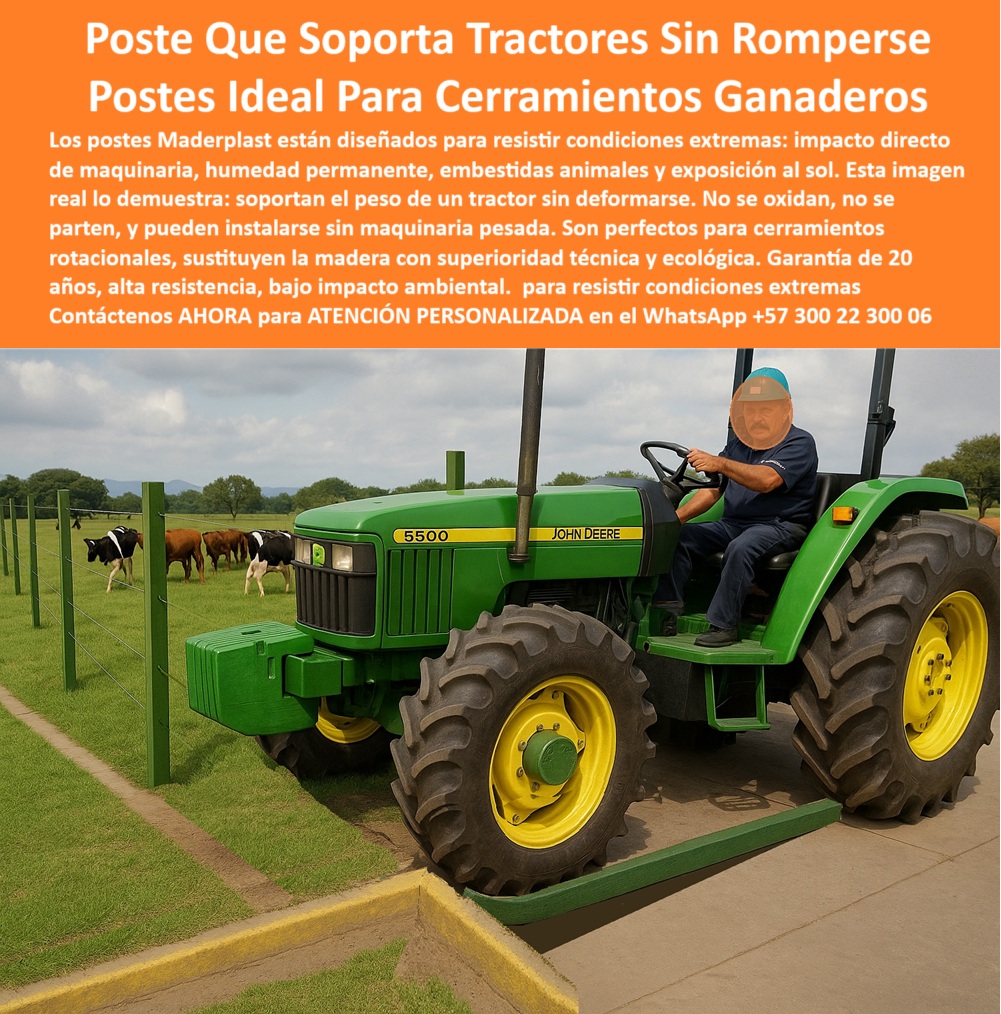 Postes Resistentes A Condiciones Extremas Postes Fuertes Postes Livianos Maderplast poste de alta resistencia para instalaciones agrícolas, - Poste plástico aplastado por maquinaria agrícola, - poste que flexiona y recupera forma sin daño, - poste reciclado soporta peso de tractor sin romperse, - Poste reciclado soporta impacto de tractor, - poste para cercas ecológicas de alto rendimiento, - poste-resistente-a-impacto-de-maquinaria, - sustituto de madera para cercas ganaderas, - poste-plástico-reciclado-ganadero, - poste-con-memoria-estructural-tecnificada, - Poste bajo tractor sin romperse ni astillarse, - poste para cercas ecológicas con ganado y maquinaria, - poste de alta ingeniería para rotación de potreros, - ¿Cuál es el poste más resistente para ganado y tractores?, - ¿Poste para finca que no se rompe con maquinaria?, - poste para cercas rurales de alta durabilidad, - poste con memoria estructural para fincas productivas, - poste que aguanta el paso de tractores sin romperse, - poste flexible y resistente para división de ganado, - poste-sin-fractura-para-cercado-ganadero, - Prueba real de resistencia poste en finca, - poste para ganadería intensiva sin mantenimiento, - ¿Poste flexible y fuerte para cercado rural?, - poste flexible para cerramientos con ganado y tractores, - poste ideal para terrenos con alto tránsito pesado, - poste de reciclado técnico para uso rural intensivo, - Poste flexible Maderplast sin fractura visible, - Cerramiento ganadero con postes ultra resistentes, - postes para potreros de larga duración comprobada, - Poste con flexión y memoria estructural rural, - poste sin fractura tras impacto agrícola, - Poste ecológico sin daño bajo peso directo, - poste reciclable con recuperación estructural, - poste plástico resistente a impacto de maquinaria pesada, - poste que no se parte bajo presión de maquinaria, - ¿Qué poste usar para dividir potreros con paso de tractor?, - solución para cercas ganaderas con tránsito pesado, - poste-soporta-peso-tractor, - poste-de-alta-ingeniería-para-fincas, - sistema de cerramiento con poste plástico durable, - poste plástico para resistir humedad y fuego, - poste-plastico-soporta-tractor-sin-romperse-maderplast.jpg, - poste que reemplaza concreto y madera en finca, - poste-fuerte-sin-oxido-ni-mantenimiento, - Imagen de poste rural bajo ruedas de tractor, - poste rural para ambientes con alta humedad, - Esta imagen es una evidencia real del desempeño técnico de los postes Maderplast. Un tractor agrícola de varias toneladas pasa sobre un poste plástico, que se flexiona y vuelve a su forma sin romperse ni astillarse. Diseñados para cerramientos ganaderos en condiciones extremas, estos postes resisten humedad constante, impacto de maquinaria, embestidas de animales y exposición prolongada al sol. No requieren pintura ni mantenimiento. Son reciclados, ecológicos y sustituyen con ventajas reales a la madera y al concreto. Su memoria plástica y diseño técnico los hace ideales para rotación de potreros, cercas eléctricas y fincas productivas. Maderplast garantiza durabilidad superior y eficiencia operativa. El poste Maderplast no se parte, no se oxida, y no falla. La mejor inversión para proyectos rurales exigentes., - poste-que-no-se-rompe-con-tractor, - poste-rural-con-flexión-recuperable, - ¿Dónde comprar poste que aguante tractor?, - Poste fuerte, ecológico y liviano para impactos extremos en fincas, - poste-para-potreros-con-maquinaria, - postes resistentes a embestidas animales y clima extremo, - poste plástico que resiste paso de maquinaria pesada, - poste Maderplast fuerte y ecológico sin óxido, - Poste plástico para cerramientos ganaderos que soporta tractores, - poste de cercado sin pintura ni corrosión, - Poste plástico firme tras paso de vehículo pesado, - cerramiento ganadero con poste ecológico liviano 0 Postes resistentes a fauna y humedad soporte ecológico para sistemas rotacionales, - sustitutos de madera para cerramientos ganaderos, - perfiles PP Postes Resistentes A Condiciones Extremas Postes Fuertes Postes Livianos Maderplast 0 Postes resistentes a fauna y humedad soporte ecológico para sistemas rotacionales sustitutos de madera para cerramientos ganaderos perfiles PP poste de alta resistencia para instalaciones agrícolas, - Poste plástico aplastado por maquinaria agrícola, - poste que flexiona y recupera forma sin daño, - poste reciclado soporta peso de tractor sin romperse, - Poste reciclado soporta impacto de tractor, - poste para cercas ecológicas de alto rendimiento, - poste-resistente-a-impacto-de-maquinaria, - sustituto de madera para cercas ganaderas, - poste-plástico-reciclado-ganadero, - poste-con-memoria-estructural-tecnificada, - Poste bajo tractor sin romperse ni astillarse, - poste para cercas ecológicas con ganado y maquinaria, - poste de alta ingeniería para rotación de potreros, - ¿Cuál es el poste más resistente para ganado y tractores?, - ¿Poste para finca que no se rompe con maquinaria?, - poste para cercas rurales de alta durabilidad, - poste con memoria estructural para fincas productivas, - poste que aguanta el paso de tractores sin romperse, - poste flexible y resistente para división de ganado, - poste-sin-fractura-para-cercado-ganadero, - Prueba real de resistencia poste en finca, - poste para ganadería intensiva sin mantenimiento, - ¿Poste flexible y fuerte para cercado rural?, - poste flexible para cerramientos con ganado y tractores, - poste ideal para terrenos con alto tránsito pesado, - poste de reciclado técnico para uso rural intensivo, - Poste flexible Maderplast sin fractura visible, - Cerramiento ganadero con postes ultra resistentes, - postes para potreros de larga duración comprobada, - Poste con flexión y memoria estructural rural, - poste sin fractura tras impacto agrícola, - Poste ecológico sin daño bajo peso directo, - poste reciclable con recuperación estructural, - poste plástico resistente a impacto de maquinaria pesada, - poste que no se parte bajo presión de maquinaria, - ¿Qué poste usar para dividir potreros con paso de tractor?, - solución para cercas ganaderas con tránsito pesado, - poste-soporta-peso-tractor, - poste-de-alta-ingeniería-para-fincas, - sistema de cerramiento con poste plástico durable, - poste plástico para resistir humedad y fuego, - poste-plastico-soporta-tractor-sin-romperse-maderplast.jpg, - poste que reemplaza concreto y madera en finca, - poste-fuerte-sin-oxido-ni-mantenimiento, - Imagen de poste rural bajo ruedas de tractor, - poste rural para ambientes con alta humedad, - Esta imagen es una evidencia real del desempeño técnico de los postes Maderplast. Un tractor agrícola de varias toneladas pasa sobre un poste plástico, que se flexiona y vuelve a su forma sin romperse ni astillarse. Diseñados para cerramientos ganaderos en condiciones extremas, estos postes resisten humedad constante, impacto de maquinaria, embestidas de animales y exposición prolongada al sol. No requieren pintura ni mantenimiento. Son reciclados, ecológicos y sustituyen con ventajas reales a la madera y al concreto. Su memoria plástica y diseño técnico los hace ideales para rotación de potreros, cercas eléctricas y fincas productivas. Maderplast garantiza durabilidad superior y eficiencia operativa. El poste Maderplast no se parte, no se oxida, y no falla. La mejor inversión para proyectos rurales exigentes., - poste-que-no-se-rompe-con-tractor, - poste-rural-con-flexión-recuperable, - ¿Dónde comprar poste que aguante tractor?, - Poste fuerte, ecológico y liviano para impactos extremos en fincas, - poste-para-potreros-con-maquinaria, - postes resistentes a embestidas animales y clima extremo, - poste plástico que resiste paso de maquinaria pesada, - poste Maderplast fuerte y ecológico sin óxido, - Poste plástico para cerramientos ganaderos que soporta tractores, - poste de cercado sin pintura ni corrosión, - Poste plástico firme tras paso de vehículo pesado, - cerramiento ganadero con poste ecológico liviano 0 Postes Resistentes A Condiciones Extremas Postes Fuertes Postes Livianos Maderplast 0 Postes resistentes a fauna y humedad soporte ecológico para sistemas rotacionales, - sustitutos de madera para cerramientos ganaderos, - perfiles PP