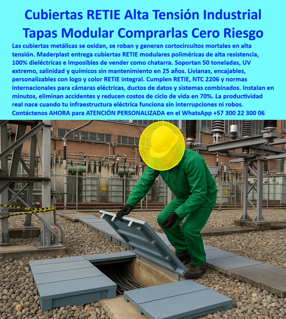 Cubiertas industriales Tapa alta tensión Retie Maderplast Cubiertas RETIE Alta Tensión Industrial Maderplast: Tapas Modular Comprarlas Cero Riesgo La Cubierta RETIE Alta Tensión Industrial Maderplast es la única inversión que garantiza Cero Riesgo en su infraestructura. La imagen, tomada en una subestación crítica, demuestra cómo estas tapas modulares de color gris, con un operario realizando una inspección segura, eliminan el ciclo mortal de fallas. Las tapas metálicas se oxidan, se probaban y generaban cortocircuitos letales; Maderplast las reemplaza con una solución de alta resistencia y durabilidad probada. Blindaje Dieléctrico: Cero Riesgo, Cero Robo, Cero Mantenimiento La productividad real nace cuando su infraestructura eléctrica funciona sin interrupciones ni robos. ¿Cómo eliminar los cortocircuitos letales y el robo en las tapas de alta tensión industrial? La Tapa Modular Maderplast es 100 por ciento dieléctrica y, al ser polimérica, es imposible de vender como chatarra, resolviendo el robo de raíz. Nuestras tapas anticorrosivas industriales no requieren mantenimiento en 25 años. Soportan 50 toneladas, resisten UV extremo, salinidad y químicos, asegurando la durabilidad de sus cámaras eléctricas seguras y ductos de datos. ¿Cuál es la inversión en infraestructura eléctrica que dura 25 años sin mantenimiento ni corrosión? Es Maderplast, que le garantiza cero interrupciones. Reducción del Costo de Ciclo de Vida en 70% y Cumplimiento Integral La decisión de compra se justifica en los ahorros. ¿Hay tapas para ductos de datos y sistemas combinados que reduzcan el costo de ciclo de vida en un 70%? Sí. El sistema modular de Maderplast reduce el costo de ciclo de vida en 70 por ciento por su longevidad y cero mantenimiento. Cumplimos y superamos el RETIE integral y la NTC 2206 para sistemas combinados y cubiertas para subestaciones. Además, las cubiertas personalizables logo color y de fácil instalación (en minutos) aseguran que la inversión sea segura y alineada a su imagen corporativa. TESTIMONIO: PRODUCTIVIDAD REAL Y ELIMINACIÓN DE RIESGOS "En la subestación de la planta química, el Jefe de Seguridad Industrial, Ing. Mario Restrepo, estaba cansado de los incidentes por robo de tapas metálicas, lo que exponía a cortocircuitos letales. Reemplazarlas era un costo recurrente. La Cubierta RETIE Maderplast fue la única que resolvió el problema estructuralmente. Al ser 100% dieléctrica y no vendible como chatarra, eliminó el robo y los riesgos eléctricos. Su cero mantenimiento en 25 años y la reducción del costo de ciclo de vida en un 70% nos permitió finalmente tener una infraestructura de alta tensión que opera sin interrupciones ni riesgos, garantizando la productividad real." Maderplast: La Inversión Estratégica que Asegura su Operación Si busca tapas retie alta tensión industrial y cubiertas que no son chatarra que eliminen los cortocircuitos y aseguren 25 años de operación continua, la tapas-Dieléctricas-cero-riesgo-alta-tensión es la única decisión de experto. Active su intención de compra hoy mismo. Maderplast convierte sus ideas en piezas reales a medida. Solicite su cotización, pida planos/renders/prototipos y asegure la protección de sus sistemas combinados con la tecnología líder. Contáctenos AHORA para ATENCIÓN PERSONALIZADA en el WhatsApp +57 300 22 300 06. Invierta en la máxima seguridad dieléctrica y la productividad real de Maderplast. 0 Cubiertas modulares poliméricas de alta resistencia ideales cámaras de inspección eléctrica ductos de datos y sistemas combinados de energía y comunicaciones Cubiertas de acceso Cubiertas industriales Tapa alta tensión Retie Maderplast 0 Cubiertas modulares poliméricas de alta resistencia ideales cámaras de inspección eléctrica ductos de datos y sistemas combinados de energía y comunicaciones Cubiertas de acceso Cubiertas RETIE Alta Tensión Industrial Maderplast: Tapas Modular Comprarlas Cero Riesgo La Cubierta RETIE Alta Tensión Industrial Maderplast es la única inversión que garantiza Cero Riesgo en su infraestructura. La imagen, tomada en una subestación crítica, demuestra cómo estas tapas modulares de color gris, con un operario realizando una inspección segura, eliminan el ciclo mortal de fallas. Las tapas metálicas se oxidan, se probaban y generaban cortocircuitos letales; Maderplast las reemplaza con una solución de alta resistencia y durabilidad probada. Blindaje Dieléctrico: Cero Riesgo, Cero Robo, Cero Mantenimiento La productividad real nace cuando su infraestructura eléctrica funciona sin interrupciones ni robos. ¿Cómo eliminar los cortocircuitos letales y el robo en las tapas de alta tensión industrial? La Tapa Modular Maderplast es 100 por ciento dieléctrica y, al ser polimérica, es imposible de vender como chatarra, resolviendo el robo de raíz. Nuestras tapas anticorrosivas industriales no requieren mantenimiento en 25 años. Soportan 50 toneladas, resisten UV extremo, salinidad y químicos, asegurando la durabilidad de sus cámaras eléctricas seguras y ductos de datos. ¿Cuál es la inversión en infraestructura eléctrica que dura 25 años sin mantenimiento ni corrosión? Es Maderplast, que le garantiza cero interrupciones. Reducción del Costo de Ciclo de Vida en 70% y Cumplimiento Integral La decisión de compra se justifica en los ahorros. ¿Hay tapas para ductos de datos y sistemas combinados que reduzcan el costo de ciclo de vida en un 70%? Sí. El sistema modular de Maderplast reduce el costo de ciclo de vida en 70 por ciento por su longevidad y cero mantenimiento. Cumplimos y superamos el RETIE integral y la NTC 2206 para sistemas combinados y cubiertas para subestaciones. Además, las cubiertas personalizables logo color y de fácil instalación (en minutos) aseguran que la inversión sea segura y alineada a su imagen corporativa. TESTIMONIO: PRODUCTIVIDAD REAL Y ELIMINACIÓN DE RIESGOS "En la subestación de la planta química, el Jefe de Seguridad Industrial, Ing. Mario Restrepo, estaba cansado de los incidentes por robo de tapas metálicas, lo que exponía a cortocircuitos letales. Reemplazarlas era un costo recurrente. La Cubierta RETIE Maderplast fue la única que resolvió el problema estructuralmente. Al ser 100% dieléctrica y no vendible como chatarra, eliminó el robo y los riesgos eléctricos. Su cero mantenimiento en 25 años y la reducción del costo de ciclo de vida en un 70% nos permitió finalmente tener una infraestructura de alta tensión que opera sin interrupciones ni riesgos, garantizando la productividad real." Maderplast: La Inversión Estratégica que Asegura su Operación Si busca tapas retie alta tensión industrial y cubiertas que no son chatarra que eliminen los cortocircuitos y aseguren 25 años de operación continua, la tapas-Dieléctricas-cero-riesgo-alta-tensión es la única decisión de experto. Active su intención de compra hoy mismo. Maderplast convierte sus ideas en piezas reales a medida. Solicite su cotización, pida planos/renders/prototipos y asegure la protección de sus sistemas combinados con la tecnología líder. Contáctenos AHORA para ATENCIÓN PERSONALIZADA en el WhatsApp +57 300 22 300 06. Invierta en la máxima seguridad dieléctrica y la productividad real de Maderplast.