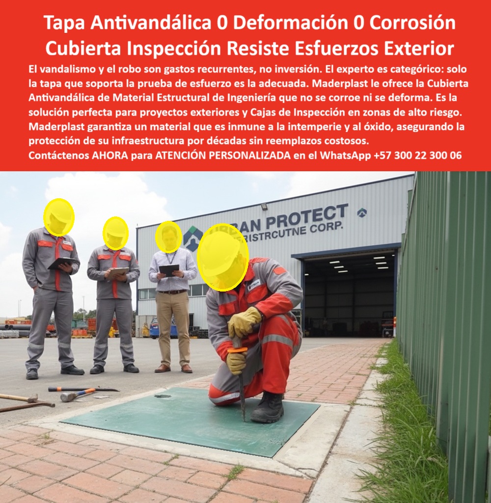 Tapa Anti Vandálica Cajas De Inspección Ensayo Y Pruebas Maderplast Tapa Antivandálica 0 Deformación 0 Corrosión: Cubierta Inspección Resiste Esfuerzos Exterior La imagen, que captura a un técnico aplicando fuerza intensa sobre una Tapa Antivandálica verde bajo la atenta mirada de supervisores en una instalación exterior, es la máxima prueba de durabilidad. El experto es categórico: solo la tapa que soporta la prueba de esfuerzo es la adecuada. El vandalismo y el robo son gastos recurrentes, no inversión, y la corrosión en proyectos exteriores destruye la integridad de las cajas de inspección. Usted necesita una Cubierta Inspección Resiste Esfuerzos Exterior que garantice protección por décadas. Material Estructural de Ingeniería: Inmune al Óxido ya la Deformación Maderplast le ofrece la solución perfecta para proyectos exteriores y Cajas de Inspección en zonas de alto riesgo. Pregunta: ¿Cuál es la tapa de inspección exterior que no se corroe ni se deforma por impactos? La Cubierta Antivandálica Maderplast. Cero Corrosión y Deformación: La Cubierta Antivandálica de Material Estructural de Ingeniería garantiza 0 Deformación y 0 Corrosión. Es un material inmune a la intemperie y al óxido, eliminando los gastos recurrentes por vandalismo y robo. Resistencia a Esfuerzos: Solo Maderplast soporta la prueba de esfuerzo aplicada por el técnico, asegurando que su registro que no se deforma proteja la infraestructura crítica por décadas. Protección Garantizada por Décadas Sin Reemplazos Maderplast asegura la protección de su infraestructura por décadas sin reemplazos costosos. Si usted se pregunta ¿Cómo llevo tapas para exteriores que no necesiten reemplazos costosos y aseguren mi infraestructura por décadas? La respuesta es instalando la Tapa Antivandálica Maderplast, el registro cero corrosión exterior más confiable. Somos su proveedor líder en tapas de Material Estructural de Ingeniería para la industria, con procesos controlados y experiencia en plásticos técnicos que garantizan la máxima confiabilidad. TESTIMONIO DEL GERENTE DE MANTENIMIENTO "Soy el Gerente de Mantenimiento de 'GRAN PROTECT'. El robo de tapas y la corrosión por la intemperie eran un gasto recurrente, no una inversión. El experto exigió una tapa que soportará la prueba de esfuerzo. La Tapa Antivandálica Maderplast cumplió, demostrando 0 Deformación y siendo inmune al óxido. Su Material Estructural de Ingeniería nos dio la solución perfecta para nuestros proyectos exteriores y cajas de inspección, asegurando la protección de nuestra infraestructura por sin reemplazos costosos." Invierta en la seguridad duradera. Adquiera la Tapa Antivandálica Maderplast y asegure una Cubierta de Inspección que Resiste Esfuerzos, garantizando 0 Deformación y 0 Corrosión por décadas. Contáctenos AHORA para ATENCIÓN PERSONALIZADA en el WhatsApp +57 300 22 300 06. 0 Tapa instalada en zonas de obra y sometida a prueba de vandalismo y esfuerzo Material estructural de ingeniería que no se corroe ni se deforma Perfecta para proyectos Exterior Tapa Anti Vandálica Cajas De Inspección Ensayo Y Pruebas Maderplast 0 Tapa instalada en zonas de obra y sometida a prueba de vandalismo y esfuerzo Material estructural de ingeniería que no se corroe ni se deforma Perfecta para proyectos Exterior Tapa Antivandálica 0 Deformación 0 Corrosión: Cubierta Inspección Resiste Esfuerzos Exterior La imagen, que captura a un técnico aplicando fuerza intensa sobre una Tapa Antivandálica verde bajo la atenta mirada de supervisores en una instalación exterior, es la máxima prueba de durabilidad. El experto es categórico: solo la tapa que soporta la prueba de esfuerzo es la adecuada. El vandalismo y el robo son gastos recurrentes, no inversión, y la corrosión en proyectos exteriores destruye la integridad de las cajas de inspección. Usted necesita una Cubierta Inspección Resiste Esfuerzos Exterior que garantice protección por décadas. Material Estructural de Ingeniería: Inmune al Óxido ya la Deformación Maderplast le ofrece la solución perfecta para proyectos exteriores y Cajas de Inspección en zonas de alto riesgo. Pregunta: ¿Cuál es la tapa de inspección exterior que no se corroe ni se deforma por impactos? La Cubierta Antivandálica Maderplast. Cero Corrosión y Deformación: La Cubierta Antivandálica de Material Estructural de Ingeniería garantiza 0 Deformación y 0 Corrosión. Es un material inmune a la intemperie y al óxido, eliminando los gastos recurrentes por vandalismo y robo. Resistencia a Esfuerzos: Solo Maderplast soporta la prueba de esfuerzo aplicada por el técnico, asegurando que su registro que no se deforma proteja la infraestructura crítica por décadas. Protección Garantizada por Décadas Sin Reemplazos Maderplast asegura la protección de su infraestructura por décadas sin reemplazos costosos. Si usted se pregunta ¿Cómo llevo tapas para exteriores que no necesiten reemplazos costosos y aseguren mi infraestructura por décadas? La respuesta es instalando la Tapa Antivandálica Maderplast, el registro cero corrosión exterior más confiable. Somos su proveedor líder en tapas de Material Estructural de Ingeniería para la industria, con procesos controlados y experiencia en plásticos técnicos que garantizan la máxima confiabilidad. TESTIMONIO DEL GERENTE DE MANTENIMIENTO "Soy el Gerente de Mantenimiento de 'GRAN PROTECT'. El robo de tapas y la corrosión por la intemperie eran un gasto recurrente, no una inversión. El experto exigió una tapa que soportará la prueba de esfuerzo. La Tapa Antivandálica Maderplast cumplió, demostrando 0 Deformación y siendo inmune al óxido. Su Material Estructural de Ingeniería nos dio la solución perfecta para nuestros proyectos exteriores y cajas de inspección, asegurando la protección de nuestra infraestructura por sin reemplazos costosos." Invierta en la seguridad duradera. Adquiera la Tapa Antivandálica Maderplast y asegure una Cubierta de Inspección que Resiste Esfuerzos, garantizando 0 Deformación y 0 Corrosión por décadas. Contáctenos AHORA para ATENCIÓN PERSONALIZADA en el WhatsApp +57 300 22 300 06.