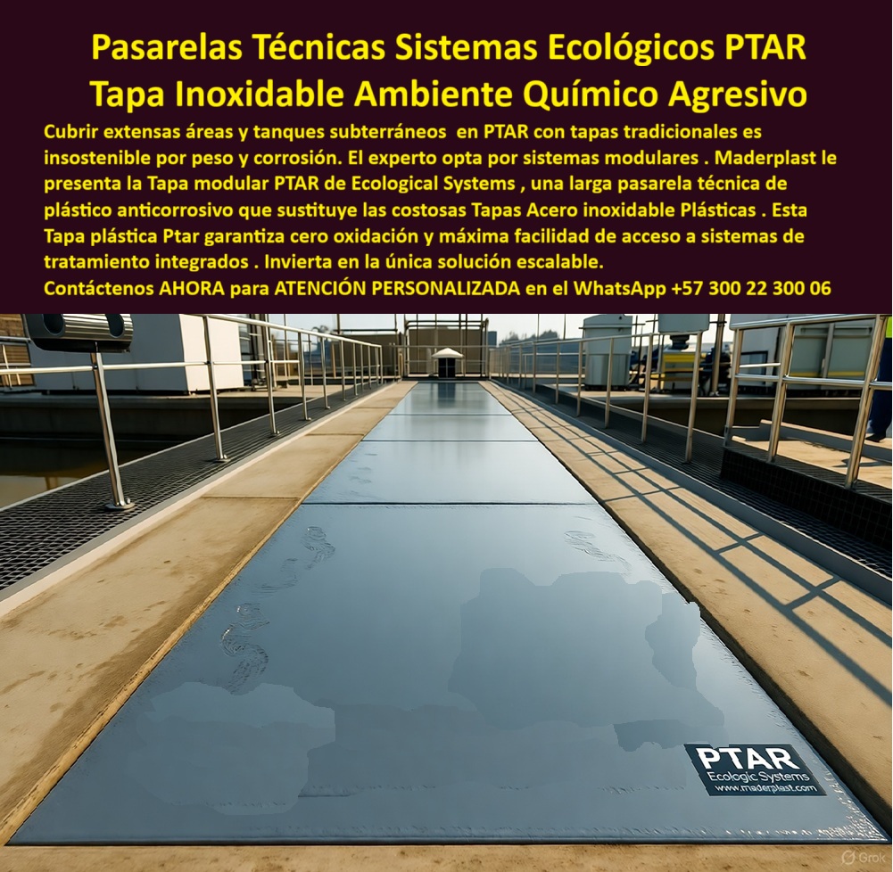 Tapa Plástica Anticorrosiva Plástico Tapas Inox Ptar Maderplast Pasarelas Técnicas Sistemas Ecológicos PTAR: Tapa Inoxidable Ambiente Químico Agresivo La imagen, que muestra una extensa pasarela técnica modular cubriendo grandes áreas de una Planta de Tratamiento de Aguas Residuales (PTAR), es la prueba de una ingeniería superior. La Tapa Inoxidable Ambiente Químico Agresivo de Maderplast es la respuesta definitiva al problema que aqueja a todas las PTAR: la gestión de tanques subterráneos y áreas extensas con tapas tradicionales de peso insostenible y corrosión. El experto en PTAR ya no transita con riesgos. El ambiente químico agresivo de los tanques de agua residual destruye el metal, incluso el costoso acero inoxidable, generando un mantenimiento constante y comprometiendo la integridad estructural. Cero Oxidación y Máxima Instalación de Acceso Escalable Maderplast le presenta la Tapa modular PTAR de Ecological Systems, la única solución escalable y de bajo peso que resuelve la corrosión. Esta tapa plástica PTAR está fabricada con plástico anticorrosivo que reemplaza las costosas Tapas Acero Inoxidable Plásticas con durabilidad superior. Pregunta: ¿Cuál es la mejor tapa para PTAR que evita la corrosión en ambientes químicos agresivos? La Tapa Inoxidable Maderplast. Nuestra larga pasarela técnica garantiza cero oxidación y ofrece máxima facilidad de acceso a sistemas de tratamiento integrados. Si usted se pregunta ¿Cómo eliminar el peso insostenible y el mantenimiento por corrosión en las cubiertas de mi planta de tratamiento? La respuesta es la Pasarela Técnica Maderplast; su bajo peso y material anticorrosivo eliminan el problema de raíz. La Inversión Inteligente para Ambientes Agresivos El diseño modular de estas cubiertas modulares escalables le permite cubrir extensas áreas de tanques subterráneos, asegurando una infraestructura hídrica completamente protegida. Somos el proveedor líder en tapas de polímero anticorrosivo y le garantizamos un registro de bajo peso y corrosión que transforma la operación. Esta es la tapa para ambientes químicos agresivos diseñada para cero mantenimiento en PTAR. Confía en la experiencia de Maderplast en plásticos técnicos. Convertimos sus ideas en piezas reales a medida. Si su proyecto exige registro modular y ligero o tapas para inspección de tanques, Maderplast lo resuelve con planos, prototipos y producción en serie. TESTIMONIO DEL EXPERTO EN SISTEMAS MODULARES "Soy el experto en Sistemas Modulares de la PTAR. Antes, usábamos tapas de concreto y acero inoxidable, pero el peso era insostenible para el mantenimiento y la corrosión del ácido sulfhídrico era constante. Maderplast nos presentó la Tapa Modular PTAR Ecological Systems. Este plástico anticorrosivo sustituyó al costoso acero inoxidable, resolviendo el problema de cero oxidación en el ambiente químico agresivo. Ahora tenemos una larga pasarela técnica modular con máxima facilidad de acceso, probando que Maderplast es la única solución escalable y duradera." Invierta en la única solución que está diseñada para resistir un ambiente químico agresivo. Adquiera la Pasarela Técnica Maderplast y asegure la integridad de su PTAR con cero oxidación. Contáctenos AHORA para ATENCIÓN PERSONALIZADA en el WhatsApp +57 300 22 300 06. 0 Tapa modular PTAR Ecologica Systems larga pasarela técnica tanques subterráneos o sistemas de tratamiento integrados con tapas Tapas Acero inoxidable Plásticas Tapa plástica Ptar Tapa Plástica Anticorrosiva Plástico Tapas Inox Ptar Maderplast 0 Tapa modular PTAR Ecologica Systems larga pasarela técnica tanques subterráneos o sistemas de tratamiento integrados con tapas Tapas Acero inoxidable Plásticas Tapa plástica Ptar Pasarelas Técnicas Sistemas Ecológicos PTAR: Tapa Inoxidable Ambiente Químico Agresivo La imagen, que muestra una extensa pasarela técnica modular cubriendo grandes áreas de una Planta de Tratamiento de Aguas Residuales (PTAR), es la prueba de una ingeniería superior. La Tapa Inoxidable Ambiente Químico Agresivo de Maderplast es la respuesta definitiva al problema que aqueja a todas las PTAR: la gestión de tanques subterráneos y áreas extensas con tapas tradicionales de peso insostenible y corrosión. El experto en PTAR ya no transita con riesgos. El ambiente químico agresivo de los tanques de agua residual destruye el metal, incluso el costoso acero inoxidable, generando un mantenimiento constante y comprometiendo la integridad estructural. Cero Oxidación y Máxima Instalación de Acceso Escalable Maderplast le presenta la Tapa modular PTAR de Ecological Systems, la única solución escalable y de bajo peso que resuelve la corrosión. Esta tapa plástica PTAR está fabricada con plástico anticorrosivo que reemplaza las costosas Tapas Acero Inoxidable Plásticas con durabilidad superior. Pregunta: ¿Cuál es la mejor tapa para PTAR que evita la corrosión en ambientes químicos agresivos? La Tapa Inoxidable Maderplast. Nuestra larga pasarela técnica garantiza cero oxidación y ofrece máxima facilidad de acceso a sistemas de tratamiento integrados. Si usted se pregunta ¿Cómo eliminar el peso insostenible y el mantenimiento por corrosión en las cubiertas de mi planta de tratamiento? La respuesta es la Pasarela Técnica Maderplast; su bajo peso y material anticorrosivo eliminan el problema de raíz. La Inversión Inteligente para Ambientes Agresivos El diseño modular de estas cubiertas modulares escalables le permite cubrir extensas áreas de tanques subterráneos, asegurando una infraestructura hídrica completamente protegida. Somos el proveedor líder en tapas de polímero anticorrosivo y le garantizamos un registro de bajo peso y corrosión que transforma la operación. Esta es la tapa para ambientes químicos agresivos diseñada para cero mantenimiento en PTAR. Confía en la experiencia de Maderplast en plásticos técnicos. Convertimos sus ideas en piezas reales a medida. Si su proyecto exige registro modular y ligero o tapas para inspección de tanques, Maderplast lo resuelve con planos, prototipos y producción en serie. TESTIMONIO DEL EXPERTO EN SISTEMAS MODULARES "Soy el experto en Sistemas Modulares de la PTAR. Antes, usábamos tapas de concreto y acero inoxidable, pero el peso era insostenible para el mantenimiento y la corrosión del ácido sulfhídrico era constante. Maderplast nos presentó la Tapa Modular PTAR Ecological Systems. Este plástico anticorrosivo sustituyó al costoso acero inoxidable, resolviendo el problema de cero oxidación en el ambiente químico agresivo. Ahora tenemos una larga pasarela técnica modular con máxima facilidad de acceso, probando que Maderplast es la única solución escalable y duradera." Invierta en la única solución que está diseñada para resistir un ambiente químico agresivo. Adquiera la Pasarela Técnica Maderplast y asegure la integridad de su PTAR con cero oxidación. Contáctenos AHORA para ATENCIÓN PERSONALIZADA en el WhatsApp +57 300 22 300 06.