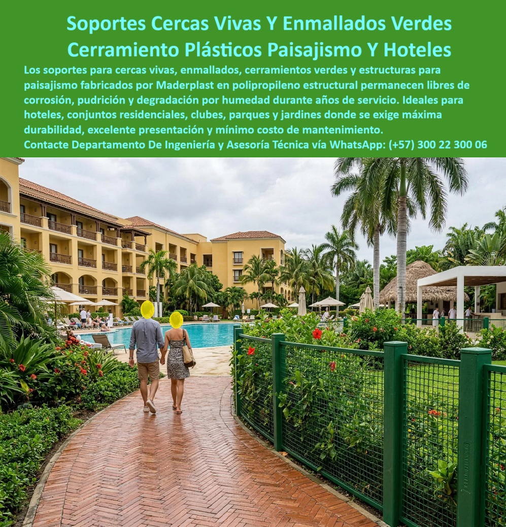 Soportes Muros Verdes Cerramientos cercas vivas Maderplast - Estructuras vallados vivos sin mantenimiento de por vida, Enmallados y Soportes Cercas Vivas Alta Durabilidad Exterior, Cerramientos ecológicos de alta durabilidad jardines, Cercados PP Soportes Muros Verdes Cerramientos cercas vivas Maderplast Estructuras vallados vivos sin mantenimiento de por vida Enmallados y Soportes Cercas Vivas Alta Durabilidad Exterior Cerramientos ecológicos de alta durabilidad jardines Cercados PP