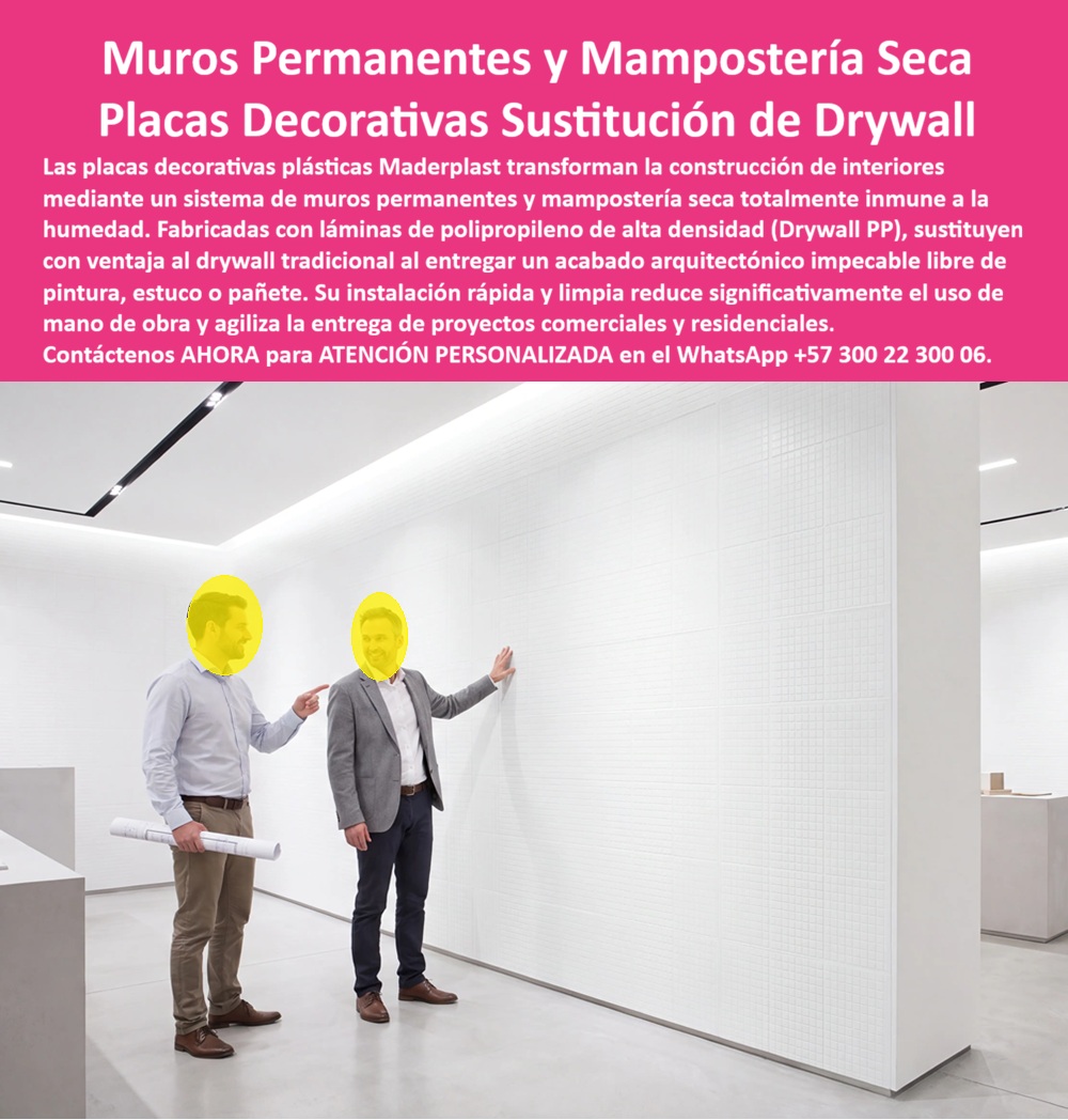 Muro Decorativo Mampostería Seca Panel Constructivo Antihumedad Maderplast muro modular Sistema de Muros Panel Premium Antihumedad panel de alta ingeniería sistema constructivo modular Mampostería seca plástica con acabado PP