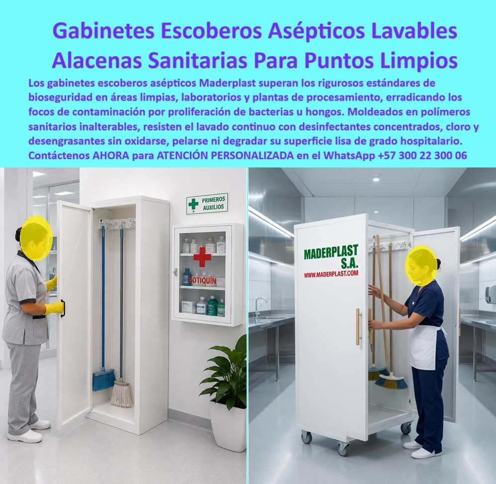 Gabinete Escobero Aséptico Punto Limpio Armario limpieza Maderplast - Armario De Limpieza Sanitario Con Ruedas Industriales, Gabinete Porta Escobas Higiénico Zonas Hospitalarias, Puesto desinfección estéril, Punto Limpio Portátil Asépticos Gabinete Escobero Aséptico Punto Limpio Armario limpieza Maderplast Armario De Limpieza Sanitario Con Ruedas Industriales Gabinete Porta Escobas Higiénico Zonas Hospitalarias Puesto desinfección estéril Punto Limpio Portátil Asépticos