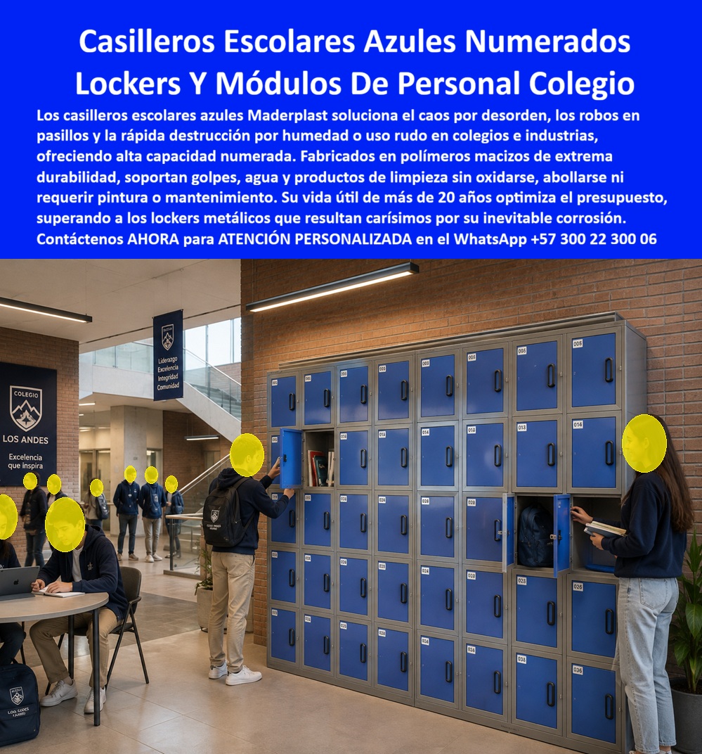 Locker Industriales, Casillero De Personal Industrial Maderplast - Locker Casilleros para grandes espacios resistentes a humedad, Casilleros de Personal Azules para Colegios, Lockers Escolares Azules Numerados Alta Capacidad, Lockers Locker Industriales Casillero De Personal Industrial Maderplast Locker Casilleros para grandes espacios resistentes a humedad Casilleros de Personal Azules para Colegios Lockers Escolares Azules Numerados Alta Capacidad Lockers