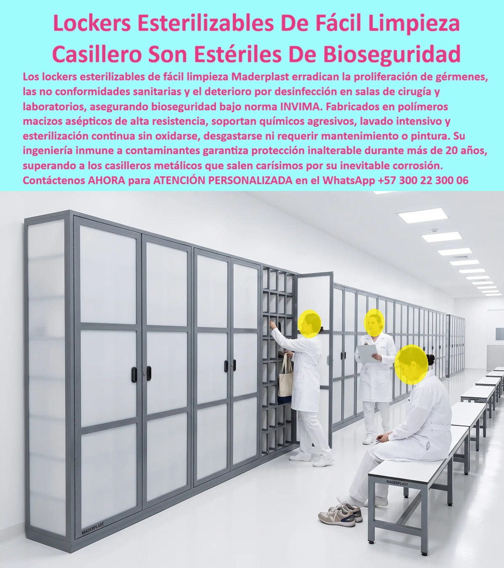 Lockers Hospitalarios Casilleros Clínicas Sala Cirugía Laboratorios Maderplast - Lockers Esterilizables De Fácil Limpieza, Casillero Estéril Bioseguridad Norma Invima Fácil Limpieza, Casillero Aséptico Clínica Laboratorio Cero Contaminación Lockers Hospitalarios Casilleros Clínicas Sala Cirugía Laboratorios Maderplast Lockers Esterilizables De Fácil Limpieza Casillero Estéril Bioseguridad Norma Invima Fácil Limpieza Casillero Aséptico Clínica Laboratorio Cero Contaminación