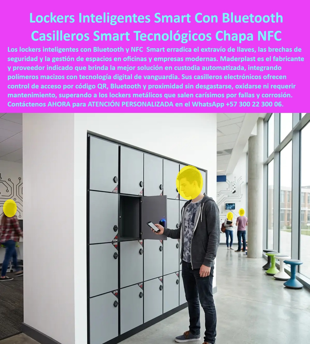 Lockers Inteligentes Smart Locker Con Aplicación Bluetooth NFC QR Maderplast - Lockers inteligentes para oficinas, Casilleros tecnológicos con chapa digital de proximidad, Lockers inteligentes para empresas, Lockers Electrónicos Con Control Lockers Inteligentes Smart Locker Con Aplicación Bluetooth NFC QR Maderplast Lockers inteligentes para oficinas Casilleros tecnológicos con chapa digital de proximidad Lockers inteligentes para empresas Lockers Electrónicos Con Control