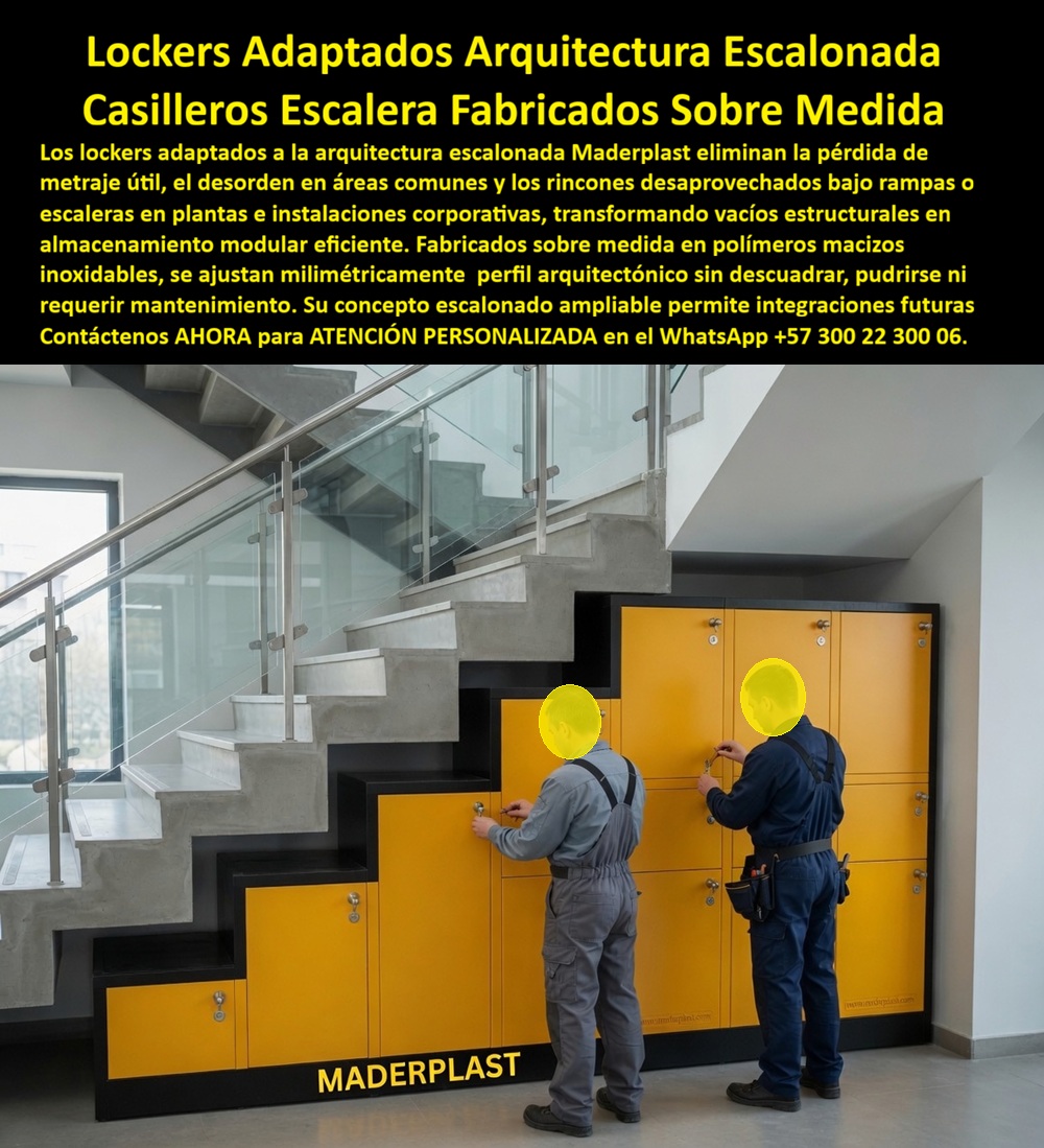 Lockers adaptados a la arquitectura Lockers escalonados modulares Maderplast - Lockers bajo escaleras aprovechan espacio, Lockers ampliaciones futuras, Lockers Bajo Escaleras Fabricados Sobre Medida, Lockers espacios desaprovechados, Móviles Lockers adaptados a la arquitectura Lockers escalonados modulares Maderplast Lockers bajo escaleras aprovechan espacio Lockers ampliaciones futuras Lockers Bajo Escaleras Fabricados Sobre Medida Lockers espacios desaprovechados Móviles