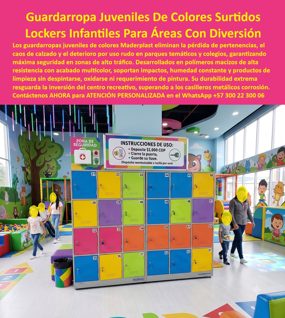 Lockers colegios Lockers áreas de diversión, Lockers infantiles Maderplast - Guardarropa juvenil de colores surtidos para vestidor de gimnasio, Lockers de colores vivos que evitan robos en parques, Lockers parques temáticos con puertas Color Lockers colegios Lockers áreas de diversión Lockers infantiles Maderplast Guardarropa juvenil de colores surtidos para vestidor de gimnasio Lockers de colores vivos que evitan robos en parques Lockers parques temáticos con puertas Color