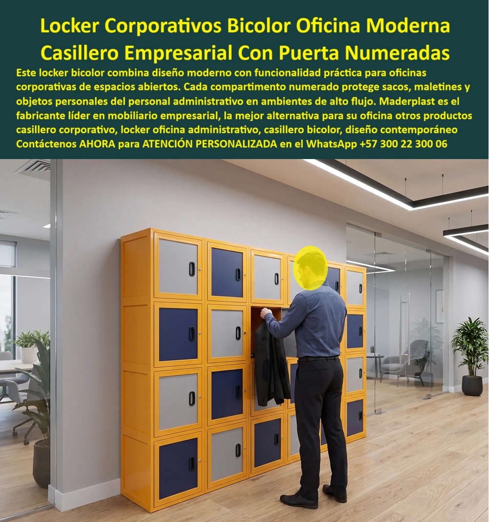 Lockers para industria Casilleros para empresas Guardarropa Maderplast - Casillero de personal numerado para grandes empresas, Lockers para operarios industriales, Casillero de gran formato para guardar dotación y calzado seguridad, Locker Lockers para industria Casilleros para empresas Guardarropa Maderplast Casillero de personal numerado para grandes empresas Lockers para operarios industriales Casillero de gran formato para guardar dotación y calzado seguridad Locker