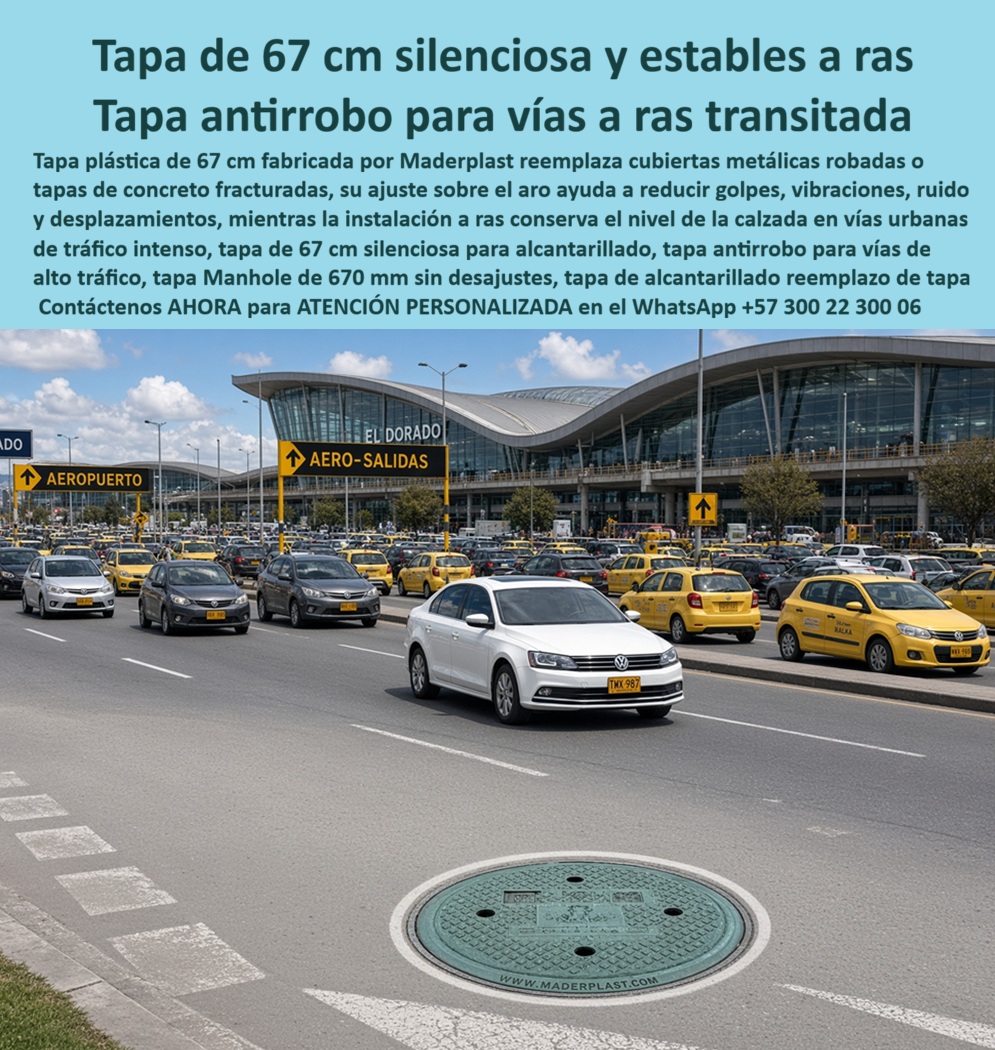 Tapa 67 Cm Tráfico Urbano Resistente Robo Rotura Tapa Sumidero Maderplast - Tapa manhole de 670 mm silenciosa sin desajustes, Tapa Alcantarillado Antirrobo No Suena Ni Se Hunde, Tapa Plástica Reemplaza Concreto Roto En Vías, Sumidero Lateral Tapa Tapa 67 Cm Tráfico Urbano Resistente Robo Rotura Tapa Sumidero Maderplast Tapa manhole de 670 mm silenciosa sin desajustes Tapa Alcantarillado Antirrobo No Suena Ni Se Hunde Tapa Plástica Reemplaza Concreto Roto En Vías Sumidero Lateral Tapa