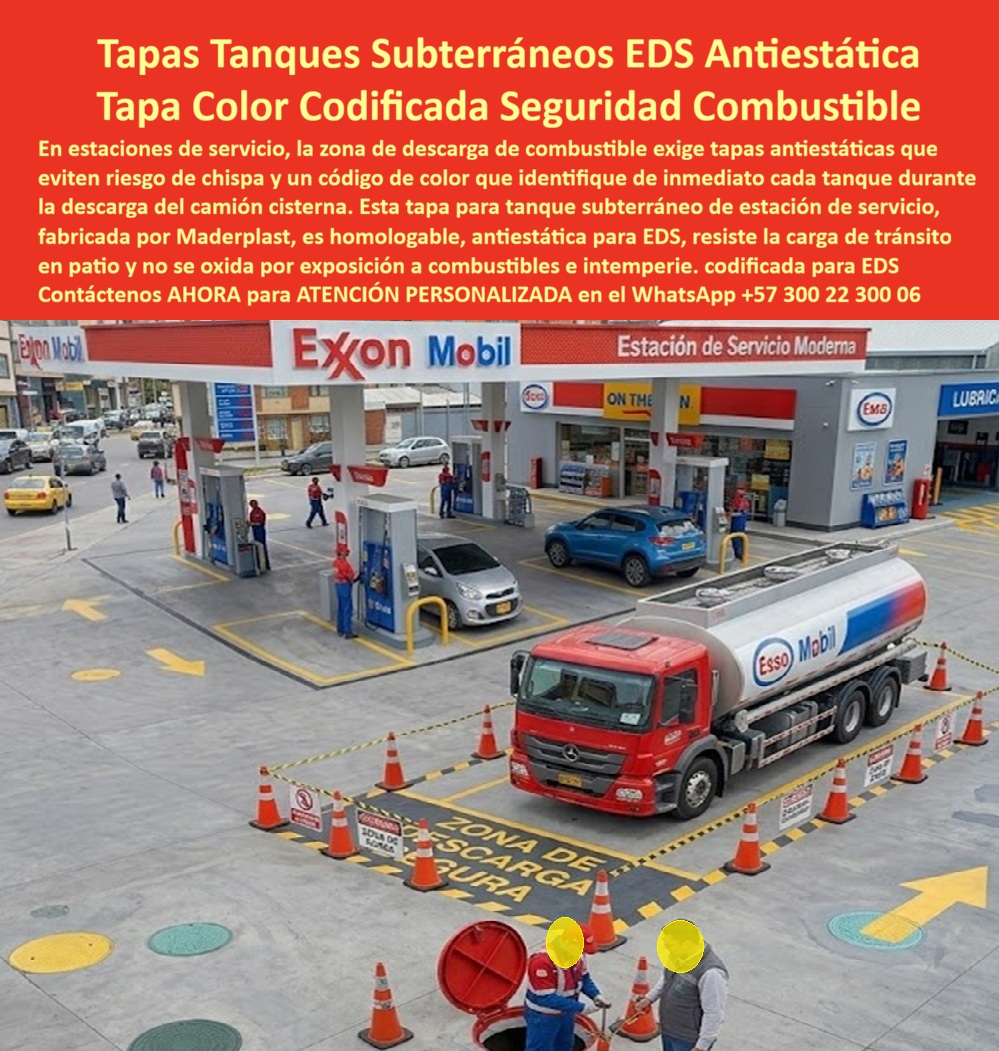 Tapa Tanque Subterráneo Estación Servicio Tapa Tanque EDS Maderplast - Tapa de seguridad gasolinera resistente a carga, Tapa tanque subterráneo no se oxida, Tapa tanque EDS homologable antiestática, Tapa Color Codificada Combustible Antiestáticas Tapa Tanque Subterráneo Estación Servicio Tapa Tanque EDS Maderplast Tapa de seguridad gasolinera resistente a carga Tapa tanque subterráneo no se oxida Tapa tanque EDS homologable antiestática Tapa Color Codificada Combustible Antiestáticas