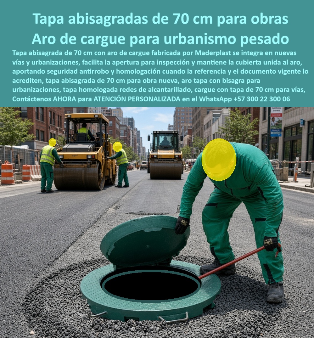 Tapa bisagra 70 cm obra nueva homologada Tapa Normalizada Redes Maderplast - Aro tapa bisagra carga 150 obra nueva, Tapa inspección abisagrada urbanismo pesado, Cargue Con Tapa De 70 Cm Urbanización, Tapa Pozo De Inspección En Proyecto Nueva Tapa Tapa bisagra 70 cm obra nueva homologada Tapa Normalizada Redes Maderplast Aro tapa bisagra carga 150 obra nueva Tapa inspección abisagrada urbanismo pesado Cargue Con Tapa De 70 Cm Urbanización Tapa Pozo De Inspección En Proyecto Nueva Tapa
