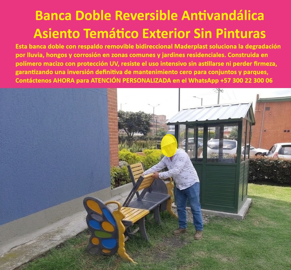 Asientos Con Encanto Bancas Animadas Bancas De Fantasía Maderplast - Bancos decorativos con silueta sellador hidrófugo sólido, Banca Doble Con Espaldar Removible Dos Orientaciones, Bancos peatonales personalizados protegidos contra rayos Asientos Asientos Con Encanto Bancas Animadas Bancas De Fantasía Maderplast Bancos decorativos con silueta sellador hidrófugo sólido Banca Doble Con Espaldar Removible Dos Orientaciones Bancos peatonales personalizados protegidos contra rayos Asientos