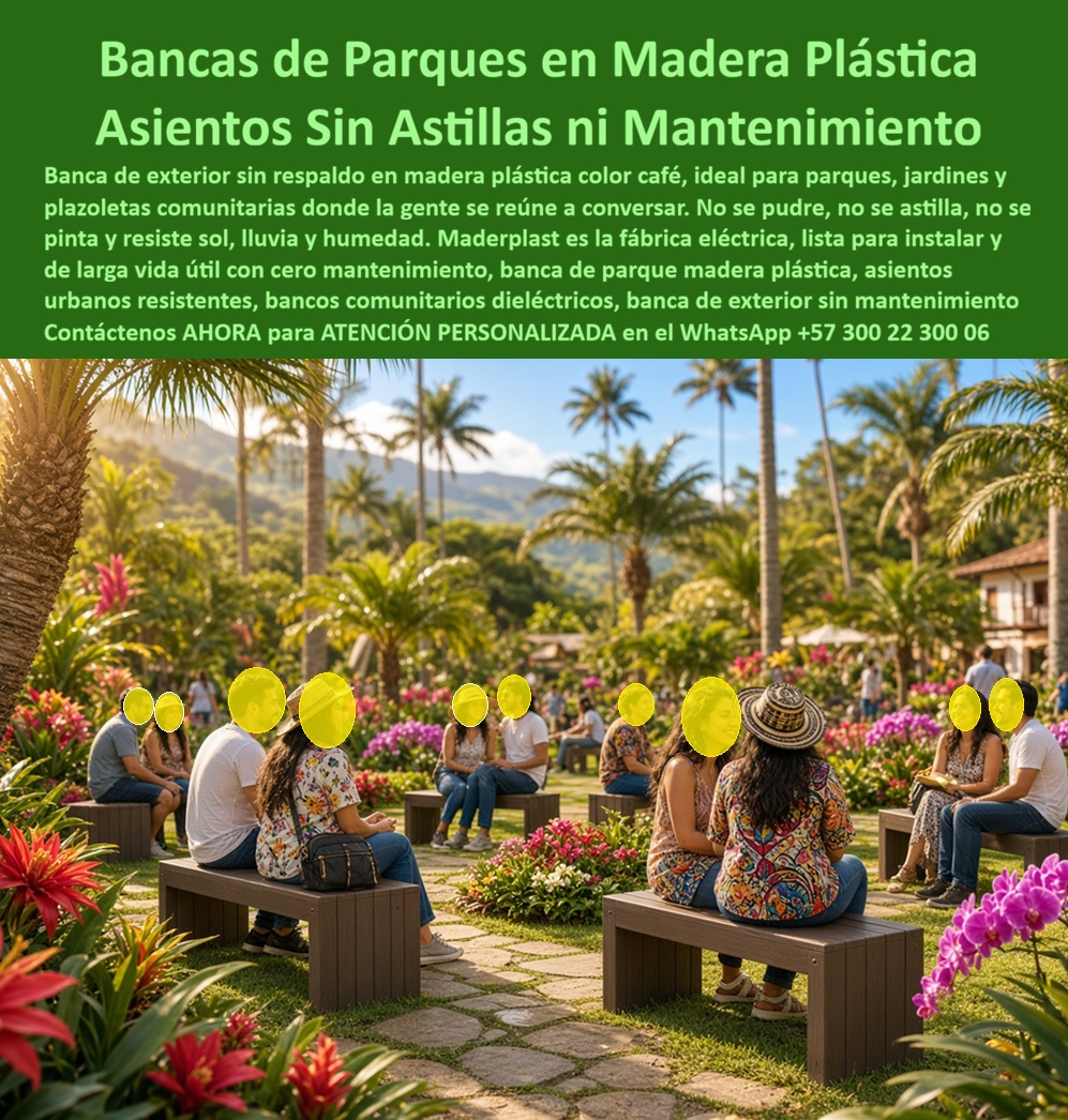 Asientos urbanos resistentes Banca Parque Madera Maderplast - Banca De Exterior Madera Plástica Sin Mantenimiento Ni Astillas, Bancos comunitarios dieléctricos listos instalar exterior duradero, Asientos parques sin astillamiento larga duración, Asientos urbanos resistentes Banca Parque Madera Maderplast Banca De Exterior Madera Plástica Sin Mantenimiento Ni Astillas Bancos comunitarios dieléctricos listos instalar exterior duradero Asientos parques sin astillamiento larga duración
