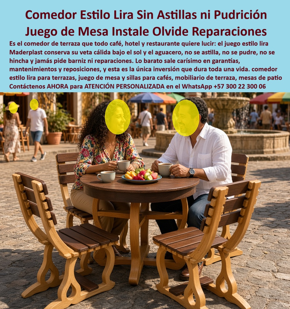 Comedor Exterior Estilo Lira Conjuntos Mesa Terraza Mobiliario Maderplast - Juego Tipo Lira Terrazas Y Cafés Al Aire Libre, Sillas pata lira restaurante sin astillas firmes, Mesas de patio estilo lira inmunes a la lluvia, Mobiliario de hoteles, A Comedor Exterior Estilo Lira Conjuntos Mesa Terraza Mobiliario Maderplast Juego Tipo Lira Terrazas Y Cafés Al Aire Libre Sillas pata lira restaurante sin astillas firmes Mesas de patio estilo lira inmunes a la lluvia Mobiliario de hoteles A