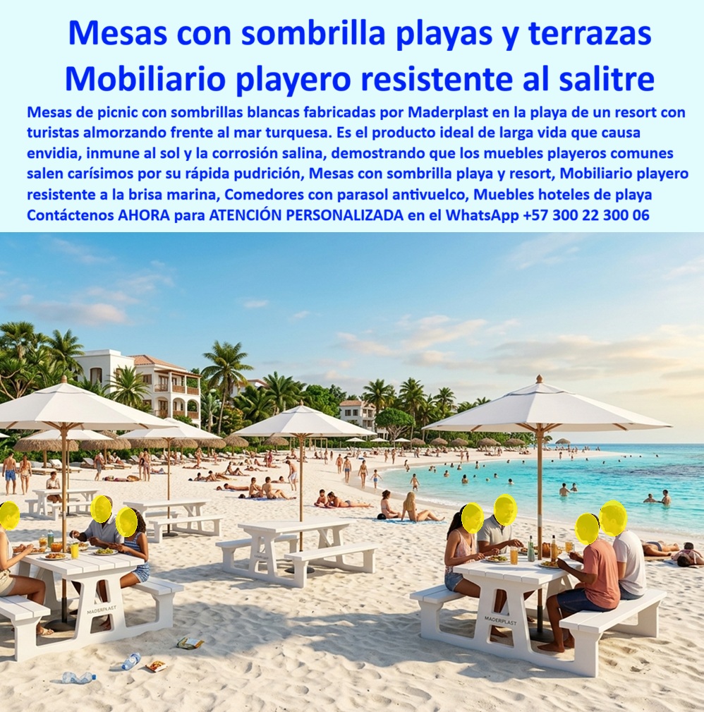 Comedores playa sombrilla anti vuelco Mobiliario playero sombrilla Maderplast - Mesas para balneario quitasol sin astillas fácil lavado, Comedor exterior sombrilla anti vandalismo larga vida, Muebles terraza quitasol sin pudrición Comedor playas Comedores playa sombrilla anti vuelco Mobiliario playero sombrilla Maderplast Mesas para balneario quitasol sin astillas fácil lavado Comedor exterior sombrilla anti vandalismo larga vida Muebles terraza quitasol sin pudrición Comedor playas