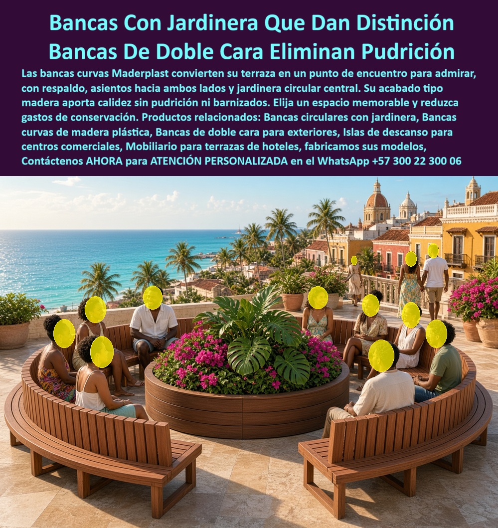 Góndola De Descanso Exteriores Mobiliario Centro Muebles Bancos Maderplast - Góndolas peatonales climáticas tráfico pesado permanente, Bancas curvas con jardinera sin decoloración fáciles, Islas peatonales de descanso inmunes a la humedad finas A Góndola De Descanso Exteriores Mobiliario Centro Muebles Bancos Maderplast Góndolas peatonales climáticas tráfico pesado permanente Bancas curvas con jardinera sin decoloración fáciles Islas peatonales de descanso inmunes a la humedad finas A