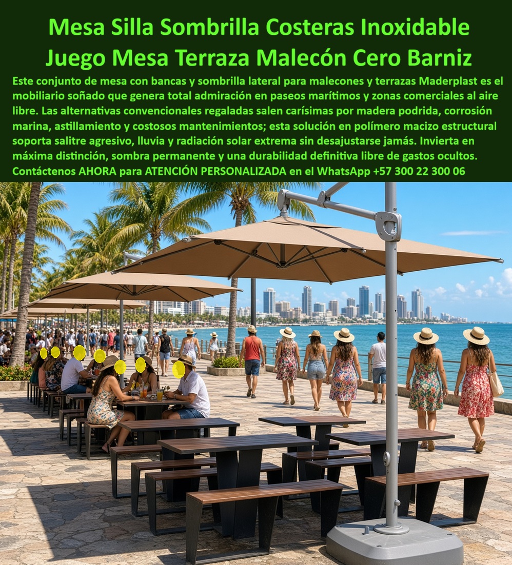 Mesas Con Parasol Juego Comedor Con Sombrilla Mesas parasol Maderplast - Comedor campestre quitasol antivuelco fácil limpieza, Mobiliario Rooftop Y Bares De Terraza Resistente Al Sol Y Lluvia, Mesas Con Bancas Y Parasol Terrazas Corporativas Mesa Mesas Con Parasol Juego Comedor Con Sombrilla Mesas parasol Maderplast Comedor campestre quitasol antivuelco fácil limpieza Mobiliario Rooftop Y Bares De Terraza Resistente Al Sol Y Lluvia Mesas Con Bancas Y Parasol Terrazas Corporativas Mesa