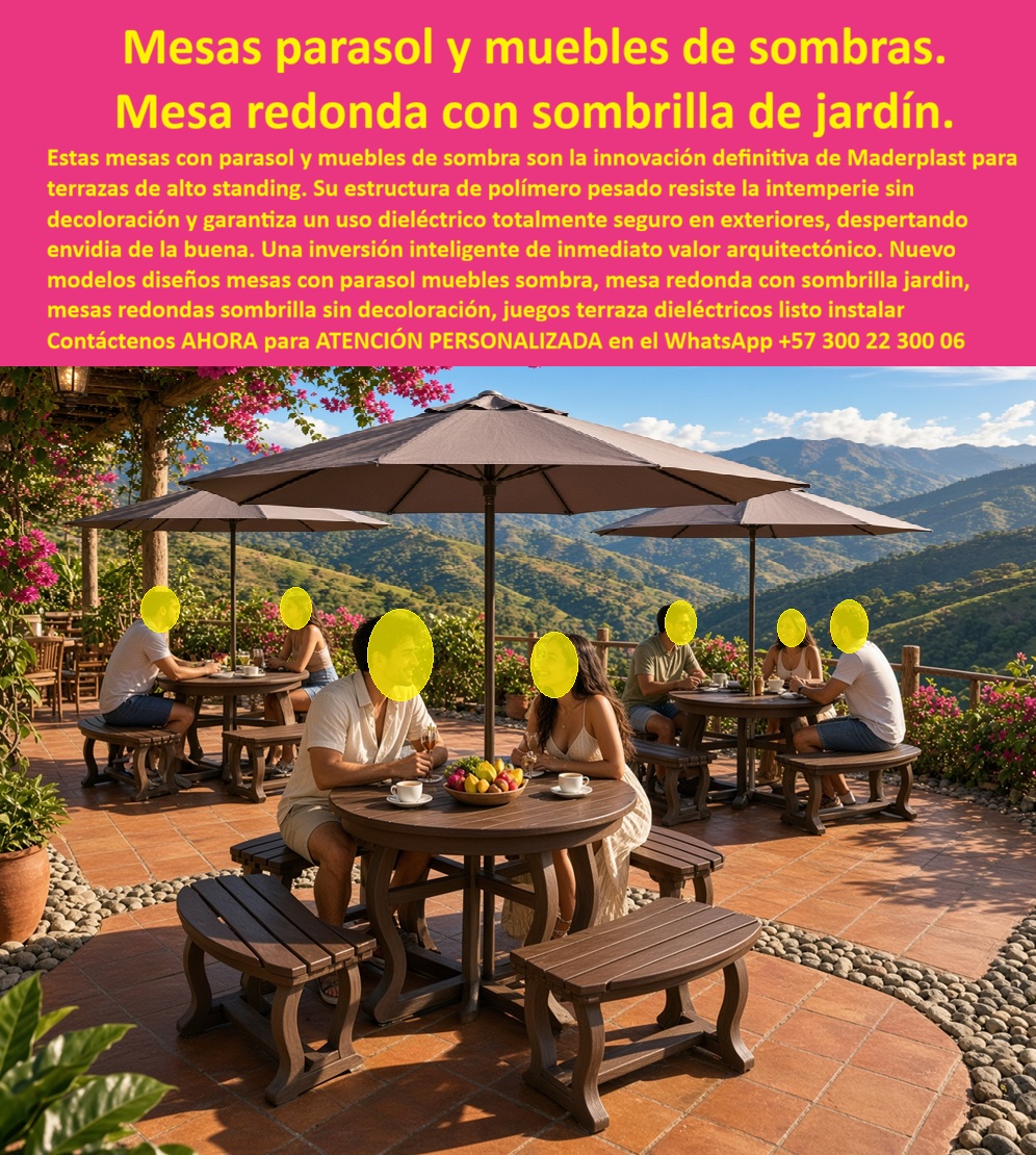 Mesas Con Parasol Muebles sombra Mesa Con Bancas Y Quitasol Maderplast - Mesas redondas sombrilla sin decoloración plazoletas, Mesa redonda con sombrilla comer a la sombra, Juegos de terraza dieléctricos listos instalar exterior duradero, Juegos Mesas Con Parasol Muebles sombra Mesa Con Bancas Y Quitasol Maderplast Mesas redondas sombrilla sin decoloración plazoletas Mesa redonda con sombrilla comer a la sombra Juegos de terraza dieléctricos listos instalar exterior duradero Juegos