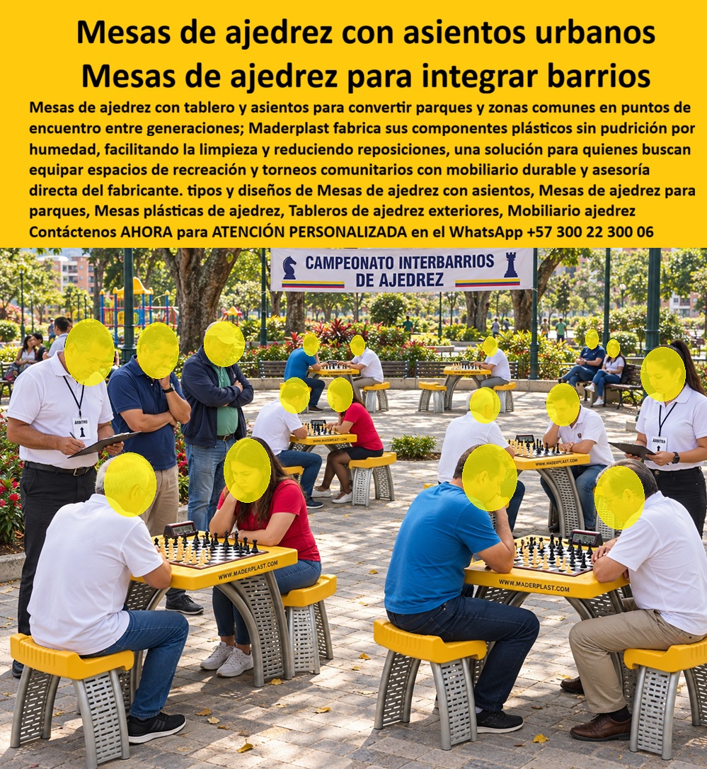 Mesas De Ajedrez Recreación Conjunto De Ajedrez Con Asientos Maderplast - Juegos ajedrez comunales urbanos protección climática total, Mesas de ajedrez parque sin despostillar polímero, Tableros públicos exteriores contra clima extremo, A Mesas De Ajedrez Recreación Conjunto De Ajedrez Con Asientos Maderplast Juegos ajedrez comunales urbanos protección climática total Mesas de ajedrez parque sin despostillar polímero Tableros públicos exteriores contra clima extremo A