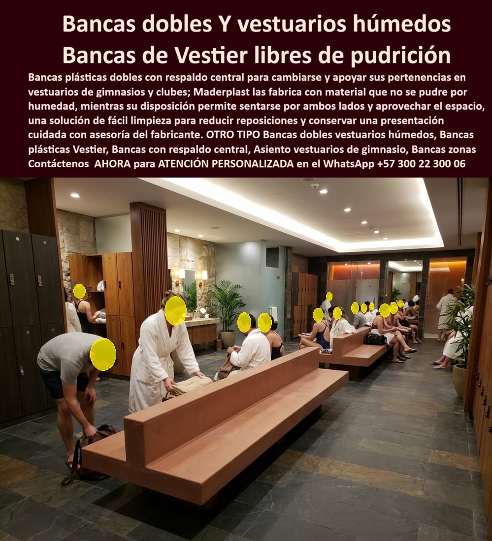 Mobiliario Vestuarios De Gimnasio Asientos Bancas Zonas Húmedas Maderplast - Asientos turcos antibacteriales sin astillas, Mesas sillas vestidores antihumedad polímero sólido, Muebles vestidores pesados garantizados, vestier integradas Mobiliario Mobiliario Vestuarios De Gimnasio Asientos Bancas Zonas Húmedas Maderplast Asientos turcos antibacteriales sin astillas Mesas sillas vestidores antihumedad polímero sólido Muebles vestidores pesados garantizados vestier integradas Mobiliario