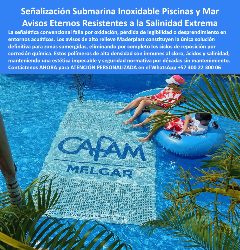 Aviso Inoxidable Submarino Resistente Salinidad Cloro Ácidos Aviso Maderplast - Señalización Submarina Inoxidable Maderplast: La Ingeniería que Desafía los Límites del Agua, En la gestión de escenarios recreativos de alto nivel, como parques acuáticos, resorts de lujo y piscinas olímpicas, la señalética enfrenta el entorno más hostil inimaginable: la inmersión permanente en agentes químicos. El Aviso Inoxidable Submarino Resistente Salinidad Cloro Ácidos Maderplast no es una simple placa informativa; es una pieza de ingeniería en polímero técnico de alta densidad diseñada para anular la oxidación y el desprendimiento. Mientras que la señalética convencional falla por pérdida de legibilidad o corrosión galvánica en pocos meses, los avisos de alto relieve Maderplast constituyen la única solución definitiva para zonas sumergidas, eliminando por completo los ciclos de reposición por corrosión química., Inmunidad Total: Más Allá del Acero Inoxidable, Un ingeniero jefe de mantenimiento sabe que el término "inoxidable" en metales es relativo cuando se enfrenta al cloro y la salinidad extrema. Los polímeros de alta densidad utilizados por Maderplast son intrínsecamente inmunes a ácidos y químicos, manteniendo una estética impecable y seguridad normativa por décadas sin mantenimiento. Esta señalización submarina técnica garantiza una legibilidad permanente sin desprendimientos en entornos acuáticos críticos, lo que permite a las empresas cumplir con las normas de seguridad sin preocuparse por el deterioro del material., Resistencia Química Absoluta: Fabricados en polímeros inmunes al cloro y la sal, estos letreros son eternos., Mantenimiento Cero: Su diseño inalterable elimina la necesidad de vaciar piscinas o contratar buzos para reparaciones constantes., Sostenibilidad Técnica: Avisos de baja huella de carbono diseñados para una vida útil extraordinaria bajo el agua sin liberar químicos nocivos., Seguridad Normativa: Garantizan que la señalización de emergencia y reglamentaria sea visible permanentemente, evitando sanciones y riesgos operativos., El Cierre Técnico: La Decisión Inteligente para el Presupuesto, Para un profesional de la infraestructura, comprar barato bajo el agua es la ruta más rápida al fracaso financiero. El Costo Total de Propiedad (TCO) de Maderplast es el más bajo del mercado porque anula los gastos recurrentes de buceo y reparación que exige la señalización tradicional. Es una inversión única que protege la imagen corporativa y la seguridad del usuario bajo condiciones de hostilidad química permanente., TESTIMONIO DE ÉXITO:, "En nuestras piscinas, la señalización convencional era un desastre financiero; el cloro oxida todo y los avisos se desprendían en meses. Implementamos los avisos inoxidables submarinos de Maderplast y el cambio fue definitivo: llevamos años con señalética que parece nueva. Como afirma nuestro equipo: 'Cualquier otra opción, aunque sea regalada, sale carísima por su corta vida bajo el agua'. Maderplast nos dio la tranquilidad de una inversión única que cumple con la norma ``., — Ing. Francisco Javier Matiz, Ingeniero Jefe de Mantenimiento de Parques Acuáticos., Cuando se trata de señalética sumergida, Maderplast es el fabricante que convierte la vulnerabilidad en durabilidad eterna. No arriesgue la seguridad de sus usuarios ni la integridad de sus activos con materiales que el agua devorará., ¿Le gustaría que preparemos un diseño virtual de su logotipo en alto relieve sumergido para que vea cómo transformará su piscina hoy mismo?, Hable directamente con nuestro Departamento de Ingeniería:, Ing. Soporte Técnico: (+57) 300 22 300 06 | ingenieria@maderplast.co Avisos para mar resistentes a salinidad, Avisos bajo el a00 Aviso Inoxidable Submarino Resistente Salinidad Cloro Ácidos Aviso Maderplast Avisos para mar resistentes a salinidad Avisos bajo el a 00 Señalización Submarina Inoxidable Maderplast: La Ingeniería que Desafía los Límites del Agua, En la gestión de escenarios recreativos de alto nivel, como parques acuáticos, resorts de lujo y piscinas olímpicas, la señalética enfrenta el entorno más hostil inimaginable: la inmersión permanente en agentes químicos. El Aviso Inoxidable Submarino Resistente Salinidad Cloro Ácidos Maderplast no es una simple placa informativa; es una pieza de ingeniería en polímero técnico de alta densidad diseñada para anular la oxidación y el desprendimiento. Mientras que la señalética convencional falla por pérdida de legibilidad o corrosión galvánica en pocos meses, los avisos de alto relieve Maderplast constituyen la única solución definitiva para zonas sumergidas, eliminando por completo los ciclos de reposición por corrosión química., Inmunidad Total: Más Allá del Acero Inoxidable, Un ingeniero jefe de mantenimiento sabe que el término "inoxidable" en metales es relativo cuando se enfrenta al cloro y la salinidad extrema. Los polímeros de alta densidad utilizados por Maderplast son intrínsecamente inmunes a ácidos y químicos, manteniendo una estética impecable y seguridad normativa por décadas sin mantenimiento. Esta señalización submarina técnica garantiza una legibilidad permanente sin desprendimientos en entornos acuáticos críticos, lo que permite a las empresas cumplir con las normas de seguridad sin preocuparse por el deterioro del material., Resistencia Química Absoluta: Fabricados en polímeros inmunes al cloro y la sal, estos letreros son eternos., Mantenimiento Cero: Su diseño inalterable elimina la necesidad de vaciar piscinas o contratar buzos para reparaciones constantes., Sostenibilidad Técnica: Avisos de baja huella de carbono diseñados para una vida útil extraordinaria bajo el agua sin liberar químicos nocivos., Seguridad Normativa: Garantizan que la señalización de emergencia y reglamentaria sea visible permanentemente, evitando sanciones y riesgos operativos., El Cierre Técnico: La Decisión Inteligente para el Presupuesto, Para un profesional de la infraestructura, comprar barato bajo el agua es la ruta más rápida al fracaso financiero. El Costo Total de Propiedad (TCO) de Maderplast es el más bajo del mercado porque anula los gastos recurrentes de buceo y reparación que exige la señalización tradicional. Es una inversión única que protege la imagen corporativa y la seguridad del usuario bajo condiciones de hostilidad química permanente., TESTIMONIO DE ÉXITO:, "En nuestras piscinas, la señalización convencional era un desastre financiero; el cloro oxida todo y los avisos se desprendían en meses. Implementamos los avisos inoxidables submarinos de Maderplast y el cambio fue definitivo: llevamos años con señalética que parece nueva. Como afirma nuestro equipo: 'Cualquier otra opción, aunque sea regalada, sale carísima por su corta vida bajo el agua'. Maderplast nos dio la tranquilidad de una inversión única que cumple con la norma ``., — Ing. Francisco Javier Matiz, Ingeniero Jefe de Mantenimiento de Parques Acuáticos., Cuando se trata de señalética sumergida, Maderplast es el fabricante que convierte la vulnerabilidad en durabilidad eterna. No arriesgue la seguridad de sus usuarios ni la integridad de sus activos con materiales que el agua devorará., ¿Le gustaría que preparemos un diseño virtual de su logotipo en alto relieve sumergido para que vea cómo transformará su piscina hoy mismo?, Hable directamente con nuestro Departamento de Ingeniería:, Ing. Soporte Técnico: (+57) 300 22 300 06 | ingenieria@maderplast.co