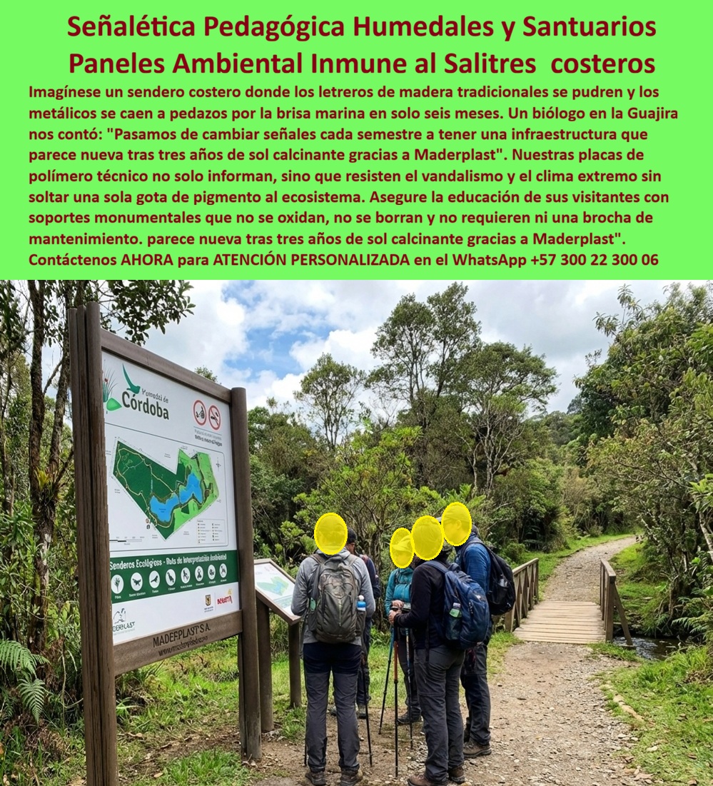 Letrero Ambiental Sustentable Valla Baja Huella Carbono Aviso Maderplast - Letrero Ambiental Sustentable Valla Baja Huella Carbono Maderplast: La Inversión Definitiva en Infraestructura Verde El compromiso de Maderplast con la infraestructura sostenible se materializa en su Letrero Ambiental Sustentable Valla Baja Huella Carbono Aviso Maderplast, una solución de ingeniería diseñada específicamente para reservas naturales, jardines botánicos y santuarios que exigen una durabilidad total al exterior. En entornos vibrantes pero agresivos, la señalización convencional suele enfrentarse a problemas críticos como la decoloración, la humedad interna y la proliferación de hongos, lo que obliga a reposiciones constantes que agotan los presupuestos institucionales. Frente a esto, la tecnología de Maderplast utiliza un material termoplástico estructural que no se oxida, no se pudre y es completamente inmune al ataque biológico y la corrosión, garantizando una imagen profesional e impecable durante décadas. La instalación técnica de estos paneles, realizada por personal especializado, asegura la firmeza del anclaje y la estabilidad estructural necesaria para resistir tanto la radiación UV extrema como la manipulación pública intensa. Al ser una valla reserva natural inoxidable, su diseño reforzado de baja huella de carbono no suelta pigmentos ni químicos al ecosistema, respetando profundamente la vida silvestre y la integridad de los suelos en humedales o zonas costeras. Esta capacidad de resistencia al salitre y la brisa marina la posiciona como la alternativa técnica superior frente a la madera tradicional o el metal, materiales que suelen degradarse en pocos meses bajo condiciones de alta salinidad. Desde una perspectiva de gestión financiera, este producto redefine el concepto de inversión al ofrecer señales de parques que eliminan el mantenimiento, permitiendo a los administradores suprimir gastos en pinturas y rotaciones por deterioro. Estudios de costo total de propiedad (TCO) demuestran que, en pruebas extremas, esta señalética perdura más de 20 años, reduciendo drásticamente las reposiciones anuales por pudrición. Es, en esencia, un mapa vivo que se mantiene nítido y legible, blindando la comunicación pedagógica en senderos y áreas protegidas sin requerir intervenciones de mantenimiento manual. TESTIMONIO DE ÉXITO: "En nuestros humedales, la señalización convencional de madera se pudría en seis meses y la metálica era devorada por el salitre. Esto no solo afectaba el presupuesto, sino que proyectaba una imagen de abandono. Implementamos los letreros ambientales de Maderplast y la historia cambió: tras tres años bajo sol calcinante y humedad extrema, la infraestructura parece nueva. Como ingeniero, valoro que sea un material termoplástico que no requiere ni una brocha de mantenimiento y, sobre todo, que respeta el ecosistema al no soltar pigmentos. Es una solución imbatible que nos dio la tranquilidad de un mapa vivo e impecable, eliminando de raíz el dolor de las reposiciones constantes". (Ing. Francisco Javier Matiz, Director de Infraestructura de Eco-Parques y Humedales). Maderplast convierte la visión de arquitectos e ingenieros en realidades tangibles mediante la fabricación de vallas plásticas estructurales y señalización para senderos naturales de alta gama. Nuestra asesoría especializada permite materializar proyectos con la seguridad de una inversión protegida y duradera. Para recibir atención personalizada y detalles sobre estas soluciones imbatibles, puede contactar directamente vía WhatsApp al +57 300 22 300 06. Valla Reserva Natural Inoxidable Durabilidad Total Exterior, Señales Parques Elimina Mantenimiento Garantía, Panel Informativo Exterior Reforzado Baja Huella Letrero Ambiental Sustentable Valla Baja Huella Carbono Aviso Maderplast Valla Reserva Natural Inoxidable Durabilidad Total Exterior Señales Parques Elimina Mantenimiento Garantía Panel Informativo Exterior Reforzado Baja Huella Letrero Ambiental Sustentable Valla Baja Huella Carbono Maderplast: La Inversión Definitiva en Infraestructura Verde El compromiso de Maderplast con la infraestructura sostenible se materializa en su Letrero Ambiental Sustentable Valla Baja Huella Carbono Aviso Maderplast, una solución de ingeniería diseñada específicamente para reservas naturales, jardines botánicos y santuarios que exigen una durabilidad total al exterior. En entornos vibrantes pero agresivos, la señalización convencional suele enfrentarse a problemas críticos como la decoloración, la humedad interna y la proliferación de hongos, lo que obliga a reposiciones constantes que agotan los presupuestos institucionales. Frente a esto, la tecnología de Maderplast utiliza un material termoplástico estructural que no se oxida, no se pudre y es completamente inmune al ataque biológico y la corrosión, garantizando una imagen profesional e impecable durante décadas. La instalación técnica de estos paneles, realizada por personal especializado, asegura la firmeza del anclaje y la estabilidad estructural necesaria para resistir tanto la radiación UV extrema como la manipulación pública intensa. Al ser una valla reserva natural inoxidable, su diseño reforzado de baja huella de carbono no suelta pigmentos ni químicos al ecosistema, respetando profundamente la vida silvestre y la integridad de los suelos en humedales o zonas costeras. Esta capacidad de resistencia al salitre y la brisa marina la posiciona como la alternativa técnica superior frente a la madera tradicional o el metal, materiales que suelen degradarse en pocos meses bajo condiciones de alta salinidad. Desde una perspectiva de gestión financiera, este producto redefine el concepto de inversión al ofrecer señales de parques que eliminan el mantenimiento, permitiendo a los administradores suprimir gastos en pinturas y rotaciones por deterioro. Estudios de costo total de propiedad (TCO) demuestran que, en pruebas extremas, esta señalética perdura más de 20 años, reduciendo drásticamente las reposiciones anuales por pudrición. Es, en esencia, un mapa vivo que se mantiene nítido y legible, blindando la comunicación pedagógica en senderos y áreas protegidas sin requerir intervenciones de mantenimiento manual. TESTIMONIO DE ÉXITO: "En nuestros humedales, la señalización convencional de madera se pudría en seis meses y la metálica era devorada por el salitre. Esto no solo afectaba el presupuesto, sino que proyectaba una imagen de abandono. Implementamos los letreros ambientales de Maderplast y la historia cambió: tras tres años bajo sol calcinante y humedad extrema, la infraestructura parece nueva. Como ingeniero, valoro que sea un material termoplástico que no requiere ni una brocha de mantenimiento y, sobre todo, que respeta el ecosistema al no soltar pigmentos. Es una solución imbatible que nos dio la tranquilidad de un mapa vivo e impecable, eliminando de raíz el dolor de las reposiciones constantes". (Ing. Francisco Javier Matiz, Director de Infraestructura de Eco-Parques y Humedales). Maderplast convierte la visión de arquitectos e ingenieros en realidades tangibles mediante la fabricación de vallas plásticas estructurales y señalización para senderos naturales de alta gama. Nuestra asesoría especializada permite materializar proyectos con la seguridad de una inversión protegida y duradera. Para recibir atención personalizada y detalles sobre estas soluciones imbatibles, puede contactar directamente vía WhatsApp al +57 300 22 300 06.