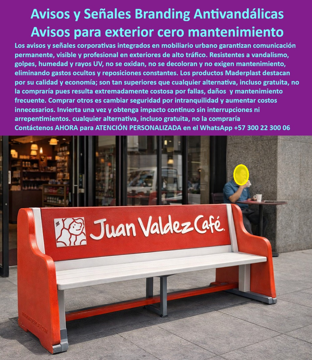 Publicidad Urbana Funcional Avisos Corporativos Antivandálicos Maderplast - Publicidad Urbana Funcional Avisos Corporativos Antivandálicos Maderplast – Avisos y Señales de Cero Mantenimiento, Letras Gigantes Parques y Espacios Públicos, Letras 3D Gigantes Sin Óxido Ligeras Todo Clima, Figuras 3D, La imagen muestra mobiliario urbano funcional con branding integrado en volumen real: una banca publicitaria con identidad corporativa en relieve mecánico permanente. No es un adhesivo ni pintura superficial; es un sistema estructural en polímero macizo diseñado para exteriores de alto tráfico. Cuando la marca se integra en la masa del material, deja de depender del mantenimiento y se convierte en infraestructura permanente., El problema de los avisos metálicos o de madera en espacio público es técnico y financiero: corrosión galvánica, desprendimiento de pintura, vandalismo, salinidad, dilataciones térmicas y ciclos constantes de repinte. Cada intervención incrementa el costo total de propiedad y deteriora la percepción de la marca. Un banco oxidado o un letrero pelado no comunica prestigio; comunica abandonó., Los Avisos y Señales de Cero Mantenimiento Maderplast están fabricados en polímero estructural de alta densidad, 100% inoxidable, resistente a radiación UV extrema, humedad permanente y ambientes costeros. Las Letras 3D Gigantes Sin Óxido Ligeras Todo Clima y el mobiliario urbano publicitario integran el logotipo mediante relieve permanente, eliminando adhesivos, vinilos y capas superficiales que fallan con el tiempo. El material no tiene valor de chatarra, reduciendo el riesgo de hurto en espacios públicos. Desde el punto de vista estructural, el sistema soporta impactos moderados, limpieza frecuente y uso continuo sin deformarse ni agrietarse. La estabilidad dimensional frente a cambios térmicos evita fisuras y desprendimientos. Esto convierte a las Figuras 3D y letras monumentales en activos urbanos de larga vida útil, superando ampliamente al acero pintado o MDF exterior. Financieramente, la diferencia es clara: mantenimiento cero significa eliminación de ciclos anuales de pintura, restauración o reposición. En proyecciones a 10–20 años, la inversión inicial resulta significativamente más baja que alternativas convencionales debido al ahorro operativo acumulado. Por eso, cualquier opción “económica” termina siendo más costosa cuando se analiza el TCO real., Para respaldo técnico y aprobación institucional, Maderplast entrega:, – Ficha técnica en PDF con propiedades mecánicas, resistencia UV y comportamiento ante humedad., – Planos de anclaje estructural para instalación en concreto o suelo compactado., – Renders personalizados y modelado 3D previo a fabricación., – Producción en serie o fabricación a medida para Smart Cities, parques, plazas y centros comerciales., Si su proyecto requiere Letras gigantes parques públicos, Publicidad urbana funcional duradera o Señalética técnica polímero macizo sin riesgo de corrosión, esta no es decoración; es infraestructura urbana permanente., Solicite ahora cotización técnica y ficha PDF para su comité de compras., Atención directa por ingeniería comercial: WhatsApp +57 300 22 300 06.avisos y señales de Cero Mantenimiento Letras Gigantes Parques Y Espacios Públicos, Letras 3D Gigantes Sin Óxido Ligeras Todo Clima, Figuras 3D Publicidad Urbana Funcional Avisos Corporativos Antivandálicos Maderplast avisos y señales de Cero Mantenimiento Letras Gigantes Parques Y Espacios Públicos Letras 3D Gigantes Sin Óxido Ligeras Todo Clima Figuras 3D Publicidad Urbana Funcional Avisos Corporativos Antivandálicos Maderplast – Avisos y Señales de Cero Mantenimiento, Letras Gigantes Parques y Espacios Públicos, Letras 3D Gigantes Sin Óxido Ligeras Todo Clima, Figuras 3D, La imagen muestra mobiliario urbano funcional con branding integrado en volumen real: una banca publicitaria con identidad corporativa en relieve mecánico permanente. No es un adhesivo ni pintura superficial; es un sistema estructural en polímero macizo diseñado para exteriores de alto tráfico. Cuando la marca se integra en la masa del material, deja de depender del mantenimiento y se convierte en infraestructura permanente., El problema de los avisos metálicos o de madera en espacio público es técnico y financiero: corrosión galvánica, desprendimiento de pintura, vandalismo, salinidad, dilataciones térmicas y ciclos constantes de repinte. Cada intervención incrementa el costo total de propiedad y deteriora la percepción de la marca. Un banco oxidado o un letrero pelado no comunica prestigio; comunica abandonó., Los Avisos y Señales de Cero Mantenimiento Maderplast están fabricados en polímero estructural de alta densidad, 100% inoxidable, resistente a radiación UV extrema, humedad permanente y ambientes costeros. Las Letras 3D Gigantes Sin Óxido Ligeras Todo Clima y el mobiliario urbano publicitario integran el logotipo mediante relieve permanente, eliminando adhesivos, vinilos y capas superficiales que fallan con el tiempo. El material no tiene valor de chatarra, reduciendo el riesgo de hurto en espacios públicos. Desde el punto de vista estructural, el sistema soporta impactos moderados, limpieza frecuente y uso continuo sin deformarse ni agrietarse. La estabilidad dimensional frente a cambios térmicos evita fisuras y desprendimientos. Esto convierte a las Figuras 3D y letras monumentales en activos urbanos de larga vida útil, superando ampliamente al acero pintado o MDF exterior. Financieramente, la diferencia es clara: mantenimiento cero significa eliminación de ciclos anuales de pintura, restauración o reposición. En proyecciones a 10–20 años, la inversión inicial resulta significativamente más baja que alternativas convencionales debido al ahorro operativo acumulado. Por eso, cualquier opción “económica” termina siendo más costosa cuando se analiza el TCO real., Para respaldo técnico y aprobación institucional, Maderplast entrega:, – Ficha técnica en PDF con propiedades mecánicas, resistencia UV y comportamiento ante humedad., – Planos de anclaje estructural para instalación en concreto o suelo compactado., – Renders personalizados y modelado 3D previo a fabricación., – Producción en serie o fabricación a medida para Smart Cities, parques, plazas y centros comerciales., Si su proyecto requiere Letras gigantes parques públicos, Publicidad urbana funcional duradera o Señalética técnica polímero macizo sin riesgo de corrosión, esta no es decoración; es infraestructura urbana permanente., Solicite ahora cotización técnica y ficha PDF para su comité de compras., Atención directa por ingeniería comercial: WhatsApp +57 300 22 300 06.