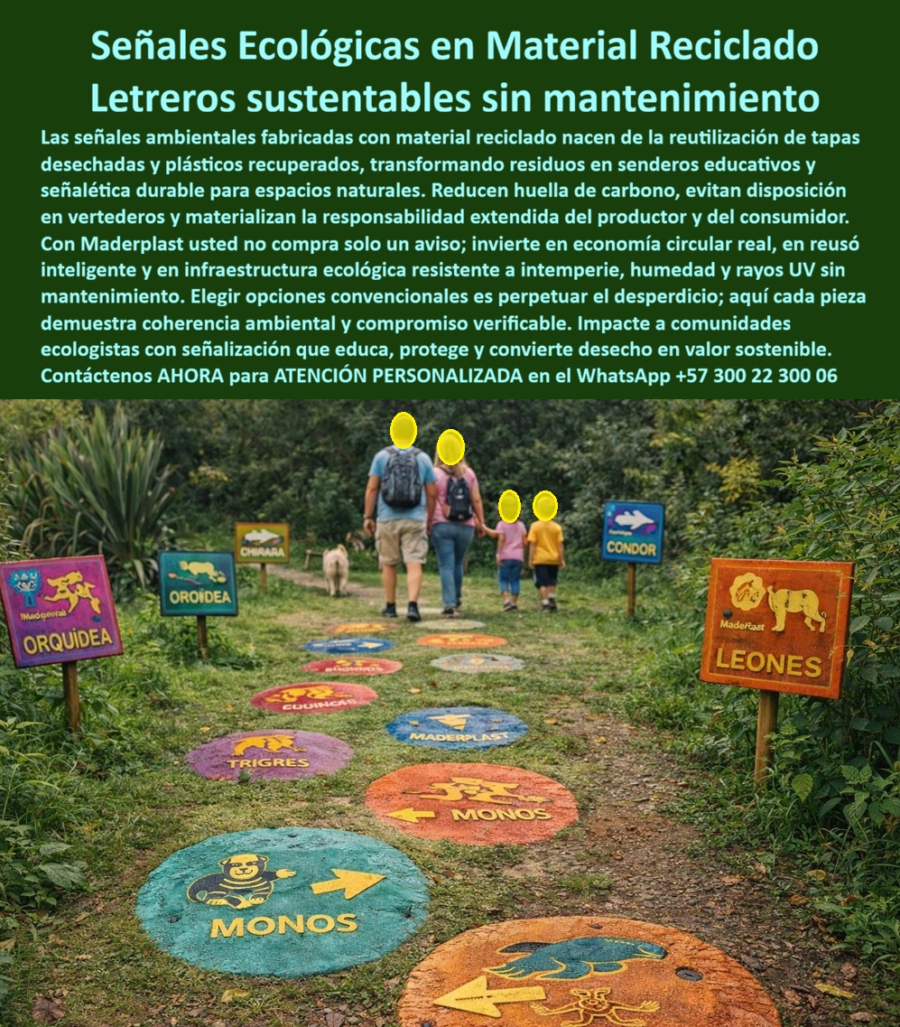 Señales en material reciclado Avisos sostenibles Señalización ecológica Maderplast - Letrero Ambiental Sustentable Sin Mantenimiento, Letreros Reaprovechados Renueva Materiales Ambiental, Carteles Ecológicos Soluciona Polución Señal Señales en material reciclado Avisos sostenibles Señalización ecológica Maderplast Letrero Ambiental Sustentable Sin Mantenimiento Letreros Reaprovechados Renueva Materiales Ambiental Carteles Ecológicos Soluciona Polución Señal