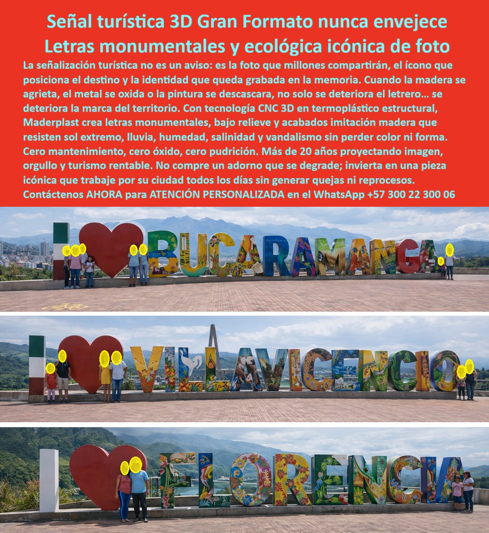 Señalización Turística Cartes Señales Bajo Relieve Avisos CNC 3D Maderplast - Señalización Turística Cartes Señales Bajo Relieve Avisos CNC 3D Maderplast - Señales Ecológicas CNC 3D Imitación Madera Para Turismo, Avisos Informativos CNC 3D Madera Para Ecoturismo, Avisos Grabados CNC 3D Imitación Madera Señal La imagen muestra letras monumentales tridimensionales instaladas en miradores turísticos y plazas principales, con acabado artístico de alto impacto visual, diseñadas para convertirse en el ícono fotográfico del destino. Estas estructuras no son simples avisos, son piezas de identidad territorial que deben soportar sol extremo, lluvia permanente, humedad ambiental, radiación UV, contaminación y uso masivo sin perder color, forma ni presencia. El problema técnico de la señalización turística tradicional es su envejecimiento acelerado. La madera natural se agrieta y se pudre en senderos ecológicos, el metal se oxida, la pintura se descascara y cada temporada exige mantenimiento correctivo que afecta presupuesto y reputación. Cuando un letrero se deteriora, no solo falla el material, falla la imagen del territorio. Ese ciclo repetitivo incrementa el costo total de propiedad y genera reprocesos constantes. La Señalización Turística Cartes Señales Bajo Relieve Avisos CNC 3D Maderplast se fabrica en polímero estructural de ingeniería mediante tecnología de corte tridimensional de alta precisión. Las Señales Ecológicas CNC 3D Imitación Madera Para Turismo reproducen la textura y estética rústica sin heredar los problemas de la madera orgánica. Son inoxidables, inmunes a hongos, resistentes a humedad permanente y estables frente a radiación UV intensa. El color y acabado están integrados en el material, evitando descascamientos superficiales y reduciendo mantenimiento prácticamente a limpieza básica. Desde el punto de vista estructural, los Avisos Informativos CNC 3D Madera Para Ecoturismo ofrecen estabilidad dimensional controlada, menor peso relativo frente a concreto y facilidad de instalación con anclajes mecánicos calculados según soporte y condiciones de viento. Esto permite implementación en parques naturales, senderos, fachadas y miradores sin sobredimensionar cimentaciones ni generar riesgos de desprendimiento. Los Avisos Grabados CNC 3D Imitación Madera Señal se diseñan como piezas sólidas, no láminas frágiles, lo que mejora comportamiento ante impactos leves y vandalismo. Además, el material no tiene valor de chatarra, reduciendo el riesgo de hurto. En proyectos de Señalética monumental exterior duradera y Señalización urbana gran formato, esto se traduce en menor gasto operativo y mayor continuidad estética. Cuando un ingeniero o director de turismo evalúa alternativas, la decisión debe sustentarse en datos verificables. Maderplast entrega ficha técnica descargable en PDF con espesores, sistemas de anclaje y tolerancias; certificado o prueba de laboratorio con fecha y entidad que valida comportamiento frente a exposición UV y condiciones exteriores; y soporte directo de ingeniería para revisión de planos y especificación en obra. Esa documentación elimina incertidumbre técnica y permite justificar la inversión con respaldo real. Las Letras 3D gigantes sin óxido, las Figuras 3D resistentes intemperie y las Vallas publicitarias grandes ecológicas desarrolladas por Maderplast minimizan el mantenimiento operativo y maximizan la vida útil. En términos financieros, esto significa menor TCO, menos intervenciones correctivas y una Identidad visual durabilidad extrema que proyecta orgullo territorial durante décadas. Por eso afirmamos con criterio técnico que los productos Maderplast son tan buenos que los demás, ni regalados; cuando se calculan costos ocultos, reposiciones y deterioro de imagen, la diferencia es evidente. Si su proyecto requiere Letreros para parques tridimensionales, Señalética ecoturismo larga vida o Señalización turística bajo relieve con estética natural e ingeniería real, solicite ahora cotización formal, render 3D personalizado, prototipo si es necesario y la ficha técnica PDF con respaldo documental. Con información técnica clara, la decisión deja de ser una apuesta estética y se convierte en una inversión segura. Contáctenos para asesoría técnica personalizada al WhatsApp +57 300 22 300 06. Señales Ecológicas CNC 3D Imitación Madera Para Turismo, Avisos Informativos CNC 3D Madera Para Ecoturismo, Avisos Grabados CNC 3D Imitación Madera Señal Señalización Turística Cartes Señales Bajo Relieve Avisos CNC 3D Maderplast Señales Ecológicas CNC 3D Imitación Madera Para Turismo Avisos Informativos CNC 3D Madera Para Ecoturismo Avisos Grabados CNC 3D Imitación Madera Señal Señalización Turística Cartes Señales Bajo Relieve Avisos CNC 3D Maderplast - Señales Ecológicas CNC 3D Imitación Madera Para Turismo, Avisos Informativos CNC 3D Madera Para Ecoturismo, Avisos Grabados CNC 3D Imitación Madera Señal La imagen muestra letras monumentales tridimensionales instaladas en miradores turísticos y plazas principales, con acabado artístico de alto impacto visual, diseñadas para convertirse en el ícono fotográfico del destino. Estas estructuras no son simples avisos, son piezas de identidad territorial que deben soportar sol extremo, lluvia permanente, humedad ambiental, radiación UV, contaminación y uso masivo sin perder color, forma ni presencia. El problema técnico de la señalización turística tradicional es su envejecimiento acelerado. La madera natural se agrieta y se pudre en senderos ecológicos, el metal se oxida, la pintura se descascara y cada temporada exige mantenimiento correctivo que afecta presupuesto y reputación. Cuando un letrero se deteriora, no solo falla el material, falla la imagen del territorio. Ese ciclo repetitivo incrementa el costo total de propiedad y genera reprocesos constantes. La Señalización Turística Cartes Señales Bajo Relieve Avisos CNC 3D Maderplast se fabrica en polímero estructural de ingeniería mediante tecnología de corte tridimensional de alta precisión. Las Señales Ecológicas CNC 3D Imitación Madera Para Turismo reproducen la textura y estética rústica sin heredar los problemas de la madera orgánica. Son inoxidables, inmunes a hongos, resistentes a humedad permanente y estables frente a radiación UV intensa. El color y acabado están integrados en el material, evitando descascamientos superficiales y reduciendo mantenimiento prácticamente a limpieza básica. Desde el punto de vista estructural, los Avisos Informativos CNC 3D Madera Para Ecoturismo ofrecen estabilidad dimensional controlada, menor peso relativo frente a concreto y facilidad de instalación con anclajes mecánicos calculados según soporte y condiciones de viento. Esto permite implementación en parques naturales, senderos, fachadas y miradores sin sobredimensionar cimentaciones ni generar riesgos de desprendimiento. Los Avisos Grabados CNC 3D Imitación Madera Señal se diseñan como piezas sólidas, no láminas frágiles, lo que mejora comportamiento ante impactos leves y vandalismo. Además, el material no tiene valor de chatarra, reduciendo el riesgo de hurto. En proyectos de Señalética monumental exterior duradera y Señalización urbana gran formato, esto se traduce en menor gasto operativo y mayor continuidad estética. Cuando un ingeniero o director de turismo evalúa alternativas, la decisión debe sustentarse en datos verificables. Maderplast entrega ficha técnica descargable en PDF con espesores, sistemas de anclaje y tolerancias; certificado o prueba de laboratorio con fecha y entidad que valida comportamiento frente a exposición UV y condiciones exteriores; y soporte directo de ingeniería para revisión de planos y especificación en obra. Esa documentación elimina incertidumbre técnica y permite justificar la inversión con respaldo real. Las Letras 3D gigantes sin óxido, las Figuras 3D resistentes intemperie y las Vallas publicitarias grandes ecológicas desarrolladas por Maderplast minimizan el mantenimiento operativo y maximizan la vida útil. En términos financieros, esto significa menor TCO, menos intervenciones correctivas y una Identidad visual durabilidad extrema que proyecta orgullo territorial durante décadas. Por eso afirmamos con criterio técnico que los productos Maderplast son tan buenos que los demás, ni regalados; cuando se calculan costos ocultos, reposiciones y deterioro de imagen, la diferencia es evidente. Si su proyecto requiere Letreros para parques tridimensionales, Señalética ecoturismo larga vida o Señalización turística bajo relieve con estética natural e ingeniería real, solicite ahora cotización formal, render 3D personalizado, prototipo si es necesario y la ficha técnica PDF con respaldo documental. Con información técnica clara, la decisión deja de ser una apuesta estética y se convierte en una inversión segura. Contáctenos para asesoría técnica personalizada al WhatsApp +57 300 22 300 06.