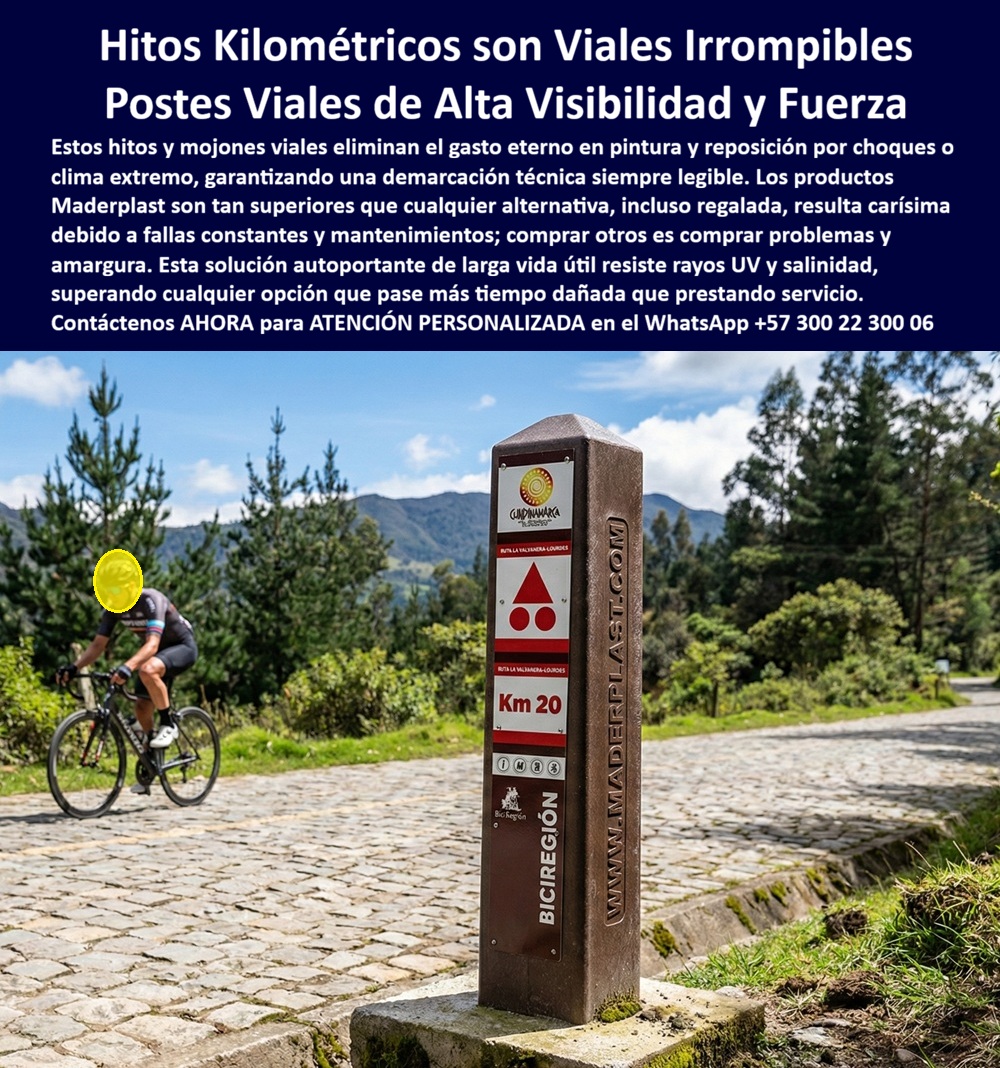 Señalética Kilométrica Señal Hitos Carretera Demarcación Vial Maderplast - En la imagen se observa una Señalética Kilométrica Señal Hitos Carretera Demarcación Vial Maderplast instalada en el borde de una vía rural pavimentada, en entorno montañoso con alta radiación solar, humedad constante y tránsito continuo. El poste prismático vertical, anclado sobre base de concreto, exhibe demarcación visible “Km 20” con contraste reglamentario y lectura inmediata. Este aviso Marcador Kilométrico Vial Resistente Clima Extremo no es un elemento decorativo; es infraestructura crítica de orientación y seguridad. Los hitos tradicionales en acero pintado o concreto presentan fisuras, desprendimientos y corrosión en bases, obligando a repintes periódicos y reemplazos anticipados. Aquí la solución cambia el estándar: Mojones Viales Irrompibles Alta Visibilidad Todo Clima fabricados en polímero estructural reciclado con protección UV integrada, resistencia a humedad prolongada y estabilidad dimensional superior. El resultado es un Poste Kilométrico Vial Libre Mantenimientos, diseñado para permanecer operativo mientras otros pasan más tiempo en reparación que en servicio. Este hito kilométrico vial resistente al clima soporta lluvia intensa, niebla, radiación UV y variaciones térmicas sin oxidarse ni perder color. Como mojón vial anticorrosión exterior, elimina el deterioro en bases metálicas y puntos de unión. El poste kilométrico sin mantenimiento reduce intervenciones correctivas y protege presupuestos de conservación vial. Cada marcador vial resistente UV permanente mantiene legibilidad técnica estable, condición indispensable en vías rurales y turísticas. En proyectos de infraestructura pública, los hitos carretera larga vida útil no deben ser una compra reactiva sino una especificación estructural. Esta señalización vial rural anticorrosiva ofrece un desempeño predecible frente a ambientes de montaña. Los postes viales para montaña durable resistente impacto leve accidental sin fractura frágil. La demarcación kilométrica estructural conserva alineación y estabilidad mecánica. Incluso en zonas costeras, los mojones viales resistentes a la salinidad evitan la degradación química. Este poste vial reciclado de alta resistencia integra sostenibilidad y desempeño técnico. El hito vial libre repintes elimina el ciclo anual de pintura. Como marcador carretera bajo mantenimiento, reduce interrupciones operativas. La fabricación de hitos kilométricos institucionales bajo procesos industriales controlados garantiza tolerancias consistentes y repetibilidad. Los postes viales resistentes impacto leve responden con absorción estructural sin astillamientos. En conjunto, es una infraestructura vial anticorrosiva permanente. EL TESTIMONIO QUE LO CONFIRMA: Ing. Fernando Salcedo, Director de Mantenimiento – Concesión Vial Regional: “Sustituimos hitos de concreto pintado y postes metálicos por soluciones Maderplast en copolímero estructural reciclado. Tras ciclos completos de lluvia y radiación intensa no hemos programado mantenimiento correctivo. La estabilidad estructural y permanencia del color redujeron costos y mejoran la confiabilidad de la demarcación.” Cierre técnico para aprobación inmediata: la inversión inicial en Maderplast elimina el gasto recurrente en pintura, reparación de fisuras y reemplazos por corrosión. No se trata de adquirir un poste, sino de asegurar continuidad operativa, menor costo total de propiedad y respaldo técnico defendible en auditorías. Cuando una concesión o entidad pública específica demarcación kilométrica de alta durabilidad, Maderplast convierte el hito vial en un activo estructural estable, jurídicamente soportable y financieramente inteligente. aviso Marcador Kilométrico Vial Resistente Clima Extremo, Mojones Viales Irrompibles Alta Visibilidad Todo Clima, Poste Kilométrico Vial Libre Mantenimientos Señalética Kilométrica Señal Hitos Carretera Demarcación Vial Maderplast aviso Marcador Kilométrico Vial Resistente Clima Extremo Mojones Viales Irrompibles Alta Visibilidad Todo Clima Poste Kilométrico Vial Libre Mantenimientos En la imagen se observa una Señalética Kilométrica Señal Hitos Carretera Demarcación Vial Maderplast instalada en el borde de una vía rural pavimentada, en entorno montañoso con alta radiación solar, humedad constante y tránsito continuo. El poste prismático vertical, anclado sobre base de concreto, exhibe demarcación visible “Km 20” con contraste reglamentario y lectura inmediata. Este aviso Marcador Kilométrico Vial Resistente Clima Extremo no es un elemento decorativo; es infraestructura crítica de orientación y seguridad. Los hitos tradicionales en acero pintado o concreto presentan fisuras, desprendimientos y corrosión en bases, obligando a repintes periódicos y reemplazos anticipados. Aquí la solución cambia el estándar: Mojones Viales Irrompibles Alta Visibilidad Todo Clima fabricados en polímero estructural reciclado con protección UV integrada, resistencia a humedad prolongada y estabilidad dimensional superior. El resultado es un Poste Kilométrico Vial Libre Mantenimientos, diseñado para permanecer operativo mientras otros pasan más tiempo en reparación que en servicio. Este hito kilométrico vial resistente al clima soporta lluvia intensa, niebla, radiación UV y variaciones térmicas sin oxidarse ni perder color. Como mojón vial anticorrosión exterior, elimina el deterioro en bases metálicas y puntos de unión. El poste kilométrico sin mantenimiento reduce intervenciones correctivas y protege presupuestos de conservación vial. Cada marcador vial resistente UV permanente mantiene legibilidad técnica estable, condición indispensable en vías rurales y turísticas. En proyectos de infraestructura pública, los hitos carretera larga vida útil no deben ser una compra reactiva sino una especificación estructural. Esta señalización vial rural anticorrosiva ofrece un desempeño predecible frente a ambientes de montaña. Los postes viales para montaña durable resistente impacto leve accidental sin fractura frágil. La demarcación kilométrica estructural conserva alineación y estabilidad mecánica. Incluso en zonas costeras, los mojones viales resistentes a la salinidad evitan la degradación química. Este poste vial reciclado de alta resistencia integra sostenibilidad y desempeño técnico. El hito vial libre repintes elimina el ciclo anual de pintura. Como marcador carretera bajo mantenimiento, reduce interrupciones operativas. La fabricación de hitos kilométricos institucionales bajo procesos industriales controlados garantiza tolerancias consistentes y repetibilidad. Los postes viales resistentes impacto leve responden con absorción estructural sin astillamientos. En conjunto, es una infraestructura vial anticorrosiva permanente. EL TESTIMONIO QUE LO CONFIRMA: Ing. Fernando Salcedo, Director de Mantenimiento – Concesión Vial Regional: “Sustituimos hitos de concreto pintado y postes metálicos por soluciones Maderplast en copolímero estructural reciclado. Tras ciclos completos de lluvia y radiación intensa no hemos programado mantenimiento correctivo. La estabilidad estructural y permanencia del color redujeron costos y mejoran la confiabilidad de la demarcación.” Cierre técnico para aprobación inmediata: la inversión inicial en Maderplast elimina el gasto recurrente en pintura, reparación de fisuras y reemplazos por corrosión. No se trata de adquirir un poste, sino de asegurar continuidad operativa, menor costo total de propiedad y respaldo técnico defendible en auditorías. Cuando una concesión o entidad pública específica demarcación kilométrica de alta durabilidad, Maderplast convierte el hito vial en un activo estructural estable, jurídicamente soportable y financieramente inteligente.