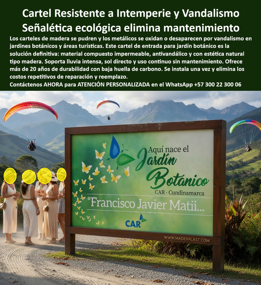 Vallas Avisos Carteles Resistente Intemperie Hotelería Ecológica Maderplast Valla Avisos Guía Hoteleros Cero Mantenimiento Resistencia Climática Vallas Señalización Parques Inalterables Al Clima Instalación Rápida Señales Informativas Vallas Avisos Carteles Resistente Intemperie Hotelería Ecológica Maderplast: La Ingeniería de la Inmortalidad Visual Vallas Avisos Carteles Resistente Intemperie Hotelería Ecológica de Maderplast representan la infraestructura informativa definitiva para proyectos de conservación y turismo de alto nivel, consolidándose como una solución técnica inexpugnable ante los elementos. En entornos donde la naturaleza dicta las reglas, como se evidencia en la image_9e472a.jpg, la señalética de Maderplast ofrece una estética tipo madera inalterable que se integra orgánicamente al paisaje sin sufrir las patologías del material natural. Este material compuesto impermeable y anti vandálico está diseñado para soportar radiación UV extrema, lluvia intensa y un uso continuo sin requerir jamás mantenimiento ni aplicaciones periódicas de pinturas protectoras.  Superioridad Técnica y Eficiencia Financiera La tecnología de polímero estructural empleada por Maderplast supera técnicamente a los materiales tradicionales como la madera o el metal, especialmente en condiciones de alta humedad o exposición a lluvia ácida. Al ser un material hidrófugo, evita la proliferación de hongos, la pudrición y las deformaciones estructurales de forma permanente, garantizando estabilidad dimensional absoluta por décadas. Para el administrador de infraestructuras en hoteles de montaña o selva, esto se traduce en una inversión de larga vida útil que elimina los costos operativos de reparación y reemplazo que inevitablemente sufren los carteles convencionales.  Desde una perspectiva financiera, el costo total de propiedad de estos avisos ecológicos de alta tecnología es el más bajo del mercado. Mientras que las vallas metálicas sucumben a la corrosión galvánica y la madera requiere retoques constantes para mantener su legibilidad, las soluciones de Maderplast poseen una tecnología de color integral y superficie autolimpiante que anula el mantenimiento por más de 20 años. Es, por tanto, la opción líder para proyectos que buscan una baja huella de carbono mediante el uso de infraestructura reciclable y resistente sin necesidad de químicos nocivos para el ecosistema.  Seguridad Institucional y Resistencia Antivandálica La señalética de Maderplast no solo resiste al clima, sino también al impacto mecánico y al vandalismo. Su alta resistencia mecánica la convierte en la solución técnica definitiva para accesos a jardines botánicos y áreas protegidas, ofreciendo una nula atracción para el reciclaje informal al carecer de valor como chatarra. Esta seguridad pasiva protege la imagen institucional y asegura que la información vital para el turista permanezca intacta y legible bajo cualquier circunstancia severa.  CASO DE ÉXITO: OPTIMIZACIÓN DE INFRAESTRUCTURA EN ECO-RESORT ANDINO "La señalización de madera en nuestros senderos se degradan anualmente por la lluvia ácida y el sol, afectando la percepción de calidad del huésped y elevando los gastos de nómina en reparaciones. Implementamos la Valla Avisos Guía Hoteleros de material compuesto y logramos una solución técnica indestructible que mantiene su estética de lujo sin intervenciones. La resistencia al vandalismo y la inmunidad total a la humedad han reducido nuestro presupuesto operativo de mantenimiento a cero absoluto". — ING. RICARDO SALAZAR, DIRECTOR DE OPERACIONES (ABRIL 2026).  Esta pieza de ingeniería es la zapatilla de la Cenicienta para su proyecto, el milagro técnico que encaja milimétricamente en sus necesidades de durabilidad perpetua, obrado por el santo que materializa soluciones eternas para la infraestructura ecológica. Para asegurar este estándar de protección y diseño en su obra, localice de inmediato al especialista encargado de su éxito.  Contact directly the Engineering Department for personalized advice. Eng. Technical Support: (+57) 300 22 300 06.