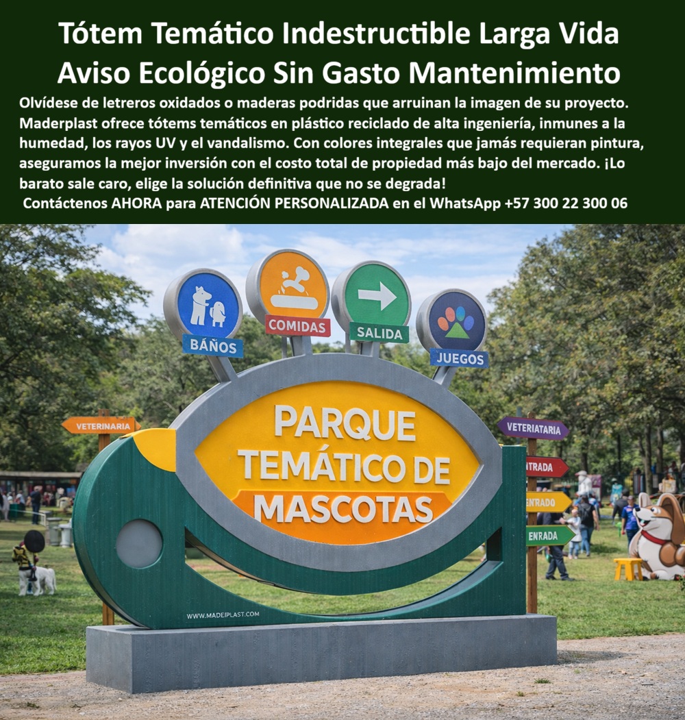 Vallas Avisos Carteles Resistente Intemperie Hotelería Ecológica Maderplast Vallas Informativas Ecológicas Antivandalismo Avisos Senderos Ecológicos Evitan Pudrición Larga Vida Garantizada Avisos Turísticos Senderos Ecológicos Antivandalismo Vallas Avisos Carteles Maderplast: Señalización Indestructible para la Hotelería Ecológica Vallas Avisos Carteles Maderplast se consolidan como la infraestructura informativa definitiva para proyectos que exigen una imagen impecable y una resistencia inexpugnable ante la intemperie. En el ámbito de la hotelería sostenible y los senderos naturales, donde la exposición a factores climáticos severos es constante, esta señalización fabricada en plástico reciclado de alta ingeniería anula la pudrición y el mantenimiento por décadas. La tecnología de polímero estructural permite la creación de tótems temáticos tridimensionales que son totalmente inmunes a la humedad, la radiación ultravioleta y el vandalismo, garantizando que el color original se mantenga fundido en la estructura sin necesidad de aplicar pintura jamás.  Ingeniería Superior Frente a Materiales Convencionales La durabilidad de los avisos turísticos para parques temáticos y reservas naturales depende de su capacidad hidrófuga y estabilidad mecánica. Mientras que los letreros de madera tradicionales sucumben a la pudrición por la lluvia y los carteles metálicos son devorados por el óxido en entornos de alta salinidad o humedad, la infraestructura informativa de Maderplast permanece inalterable ante hongos y agentes biológicos. Esta aseveración técnica se fundamenta en el uso de compuestos poliméricos de alta densidad que ofrecen una dureza mecánica superior, convirtiendo a los tótems informativos en piezas indestructibles ante impactos y grafitis, ya que su superficie ignífuga y su resistencia química total repelen agentes de limpieza y vandalismo sin degradarse.  Invertir en esta tecnología de señalización sostenible garantiza el costo total de propiedad más bajo del mercado. Al eliminar por completo los gastos operativos de pintura y reparaciones estructurales, la señalética exterior de Maderplast monetiza la inversión hotelera al proyectar una autoridad profesional que protege la estética del proyecto turístico. El diseño arquitectónico de estas piezas, que incluye iconografía integrada mediante bajorrelieve o impresión de alta adherencia, asegura una visibilidad nítida de rutas y zonas de interés sin riesgo de corrosión galvánica o desgaste por el sol extremo.  Testimonio de Excelencia Operativa REVOLUCIÓN INFORMATIVA EN EL ECO-PARQUE DE LA MONTAÑA  "MARTHA LIGIA FLOREZ, DIRECTORA DE INFRAESTRUCTURA TURÍSTICA, ECO-RESORT ESMERALDA, MARZO DE 2026"  "Nuestra mayor frustración operativa radica en los letreros de madera tradicionales que se hacen cada seis meses debido a la alta humedad, y en las vallas metálicas que el óxido devoraba, arruinando la imagen de lujo de nuestro proyecto. La implementación de las Vallas Avisos Carteles Maderplast transformó radicalmente el sendero principal; el material ha permanecido inalterable ante el sol inclemente y las lluvias torrenciales sin un solo rastro de degradación estética o estructural. La resistencia anti vandalismo ha quedado demostrada, pues los avisos se mantienen limpios y sólidos a pesar del contacto constante con el público. El respaldo técnico de las fichas de laboratorio nos dio la certeza de que esta es la única inversión inteligente que realmente monetiza la infraestructura al reducir el gasto de mantenimiento a cero absoluto".  Esta solución técnica representa con exactitud la zapatilla de la Cenicienta para su proyecto de hotelería ecológica, pues encaja con precisión milimétrica en la demanda de sostenibilidad y resistencia extrema. Se trata del milagro de la comunicación visual eterna realizado por el "santo" que domina la ingeniería de materiales reciclados: Maderplast. Para asegurar este estándar de excelencia y protección en su sendero o parque, establezca contacto inmediato con el departamento especializado encargado de materializar soluciones indestructibles.  Contact directly the Engineering Department for personalized advice. Eng. Technical Support: (+57) 300 22 300 06.  ¿Desea conocer cómo integrar la iconografía en bajo relieve personalizada para fortalecer la identidad visual de su reserva natural?