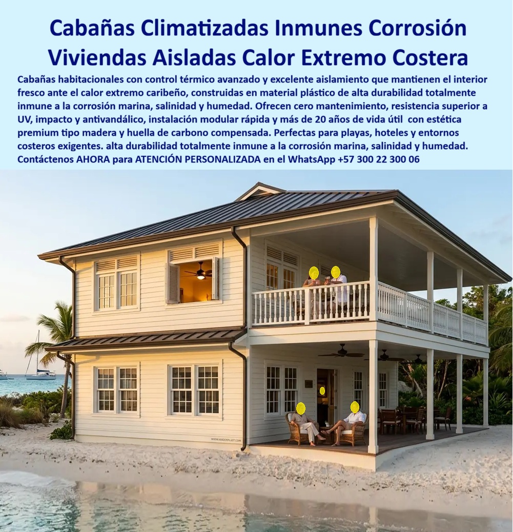 Cabaña Con Control Térmico Casa Climatizada Aislante Calor Maderplast - Cabaña Climatizada Insulada Calor Extremo, Cabaña Habitacional Costera Aislada Del Calor Extremo, Vivienda Modular Caribeña Inmune A Corrosión Marina Chalet a Cabaña Con Control Térmico Casa Climatizada Aislante Calor Maderplast Cabaña Climatizada Insulada Calor Extremo Cabaña Habitacional Costera Aislada Del Calor Extremo Vivienda Modular Caribeña Inmune A Corrosión Marina Chalet a