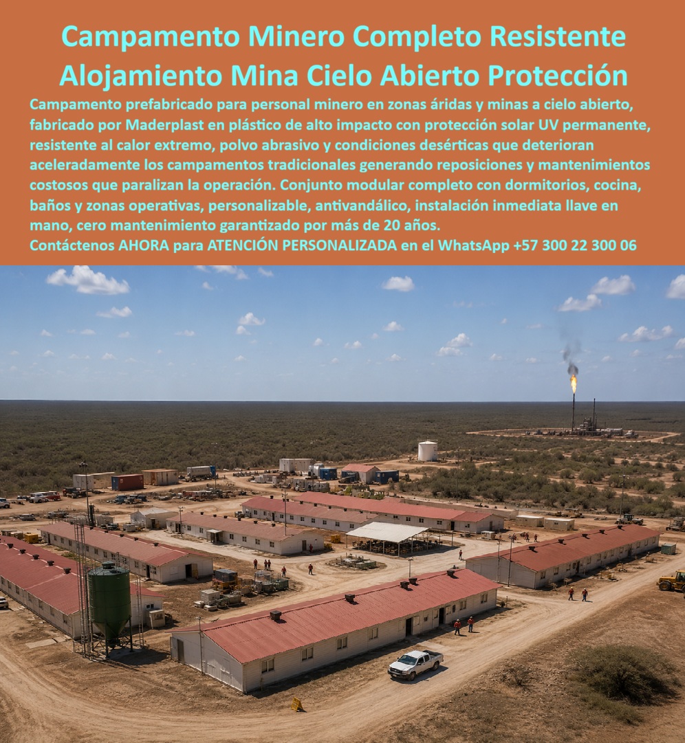 Campamento Prefabricado Personal Minero Campamento Maderplast - Contenedores Alojamientos Industriales Con Proteccion Solar UV, Campamento Minero Completo Modular Prefabricado Resistente Duradero, Campamento Mina Cielo Abierto Modular A Campamento Prefabricado Personal Minero Campamento Maderplast Contenedores Alojamientos Industriales Con Proteccion Solar UV Campamento Minero Completo Modular Prefabricado Resistente Duradero Campamento Mina Cielo Abierto Modular A