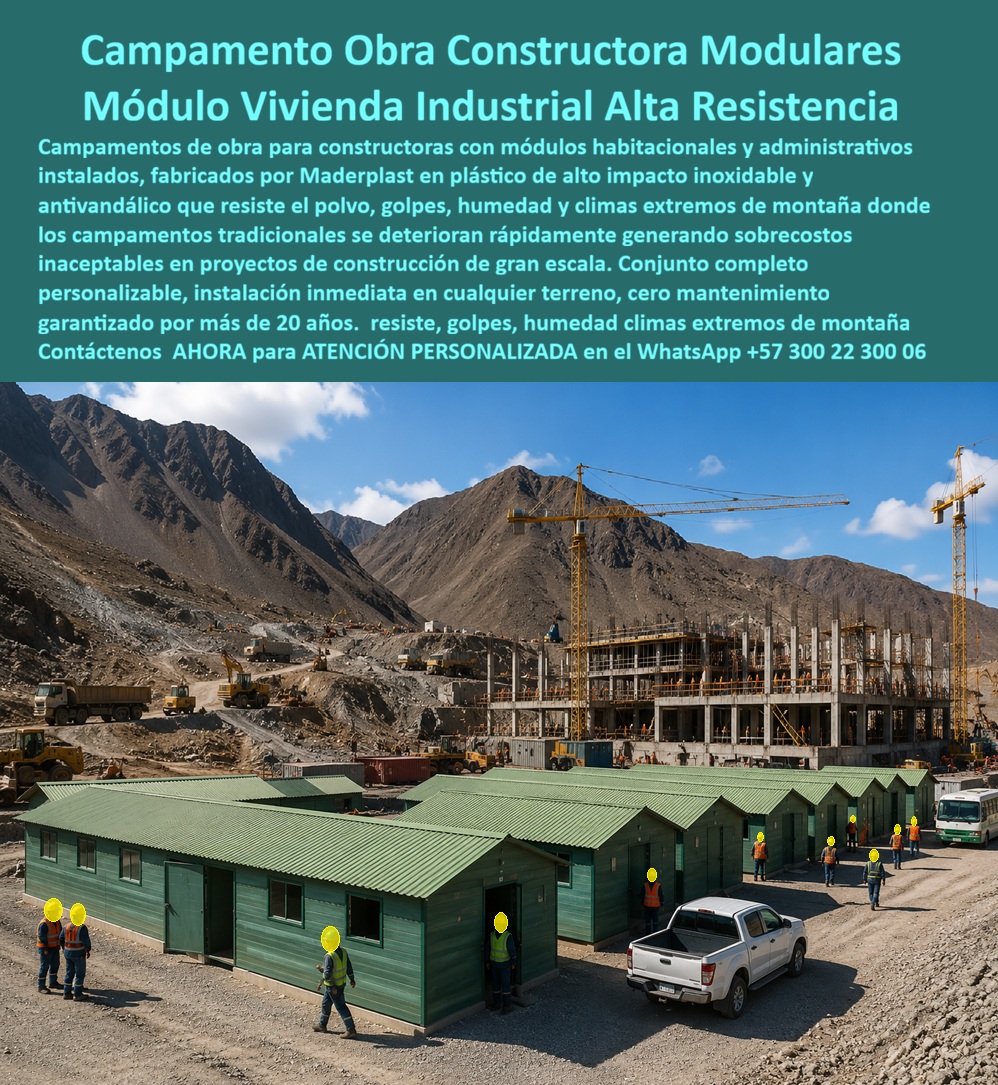 Campamento Proyectos Vivienda Campamentos De Obra Maderplast - Campamentos Obra Constructoras Inoxidables Antivandalicos De Proyectos, Modulo Campamento Obra Vivienda Industrial Alta Resistencia Instalado, Módulos Administrativos Obras Campamento Proyectos Vivienda Campamentos De Obra Maderplast Campamentos Obra Constructoras Inoxidables Antivandalicos De Proyectos Modulo Campamento Obra Vivienda Industrial Alta Resistencia Instalado Módulos Administrativos Obras