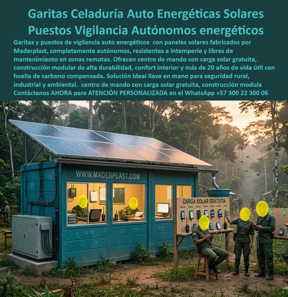 Caseta Celaduría Auto Energética Garita Puesto De Vigilancia Maderplast - garita autoenergética, Puesto Mando Solar Autónomo Industrial Resistente Intemperie Libre Mantenimiento, Centro Mando Rural Autosuficiente, Puesto Control Remoto Caseta Celaduría Auto Energética Garita Puesto De Vigilancia Maderplast garita autoenergética Puesto Mando Solar Autónomo Industrial Resistente Intemperie Libre Mantenimiento Centro Mando Rural Autosuficiente Puesto Control Remoto
