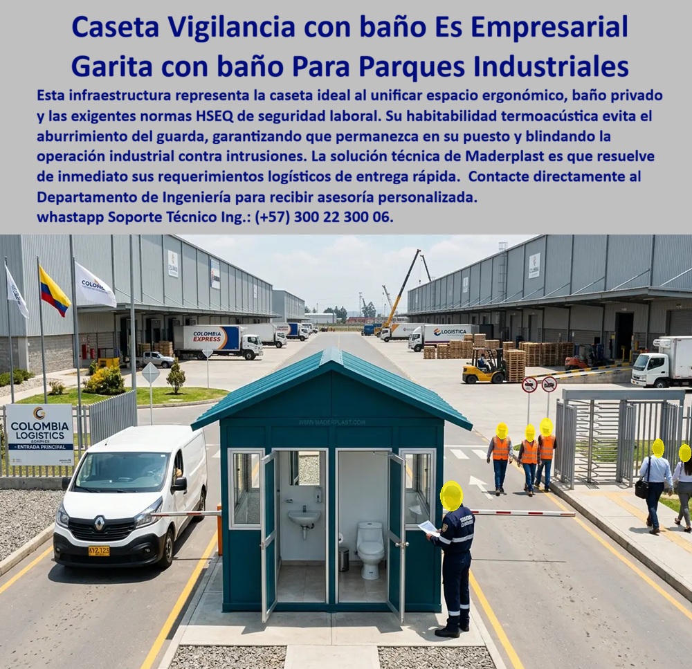Caseta Vigilancia Empresarial, Garita Portería Zona Industrial Maderplast - Caseta Industrial Completa Locker Prefabricada Instalada Rápido Segura, garita para bodegas industriales, Puesto De Control Vehicular Para Parques Industriales Caseta Vigilancia Empresarial Garita Portería Zona Industrial Maderplast Caseta Industrial Completa Locker Prefabricada Instalada Rápido Segura garita para bodegas industriales Puesto De Control Vehicular Para Parques Industriales